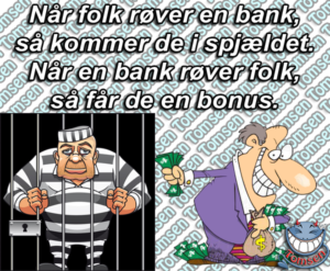 Når Nykredit Michael Rasmussen holder møde med Jyske Bank Anders Dam er det sikkert hemmeligt hvad der aftales. det handler om mange penge. 