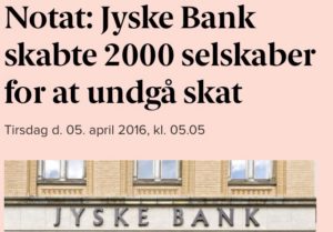JYSKE BANK CEO Anders Christian Christian Dam leder / Nykredit Michael Rasmussen / Lund Elmer Sandager Advokater