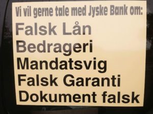 Jyske bank vi ønsker dialogen og at gennemgå de forhold det kommer i det nye processkrift 