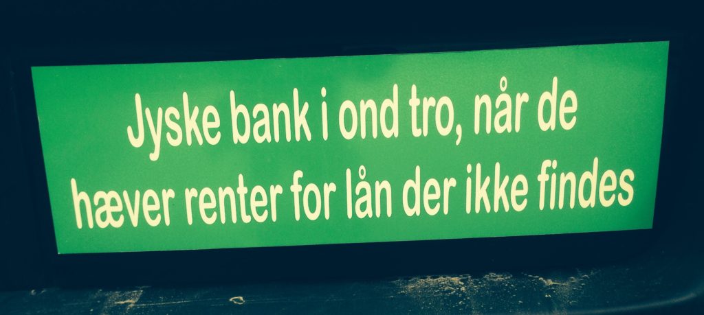 #Press The customer asksing the press, to ask the #Danish #Bank, why they are doing fraud :-) :-) Never seen before That a customer pack cars into giant stickers brands, Call up the bank, just to stop the bank's fraud against customer. To get in touch with the CEO Anders Dam Anders Dam which allows the Chrime, together with management that the bank continue fraud :-) :-) For more than 2 years, at least since May 2016 Have the bank director Anders Christian Dam, the manager Jyske Bank And the board of the same Danish Bank known everything about the scam :-( Fraud against customer. The customer tries to stop the bank CEO Anders Christian Dam But fraud is a good bank business for the Danish bank, as refusing to stop fraud in the 10th year :-) :-) Thinking all employees of the Jyske bank are laughing at the customers Customers who the bank deliberately deceives The Danish Bank of Jutland JYSKE BANK Supported by the bank's employees, Employees who agree with the manager, and group management in the fight against t