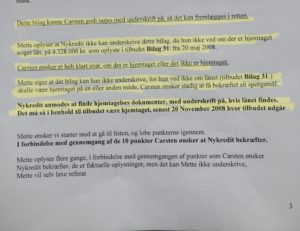Side 3 i referat fra 11-10-2016 efter møde i Nykredit kopi sendt til Mette Egholm Nielsen advokat Nykredit 