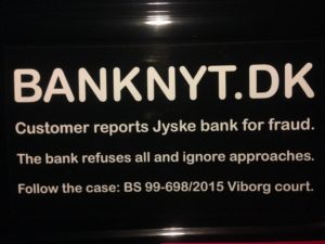 JYSKE BANKs SVINDEL / FRAUD - CALL / OPRÅB :-) Can the bank director CEO Anders Dam not understand We only want to talk with the bank, JYSKE BANK And find a solution, so we can get our life back We are talking about The last 10 years, the bank provisionally has deceived us. The Danish bank took 10 years from us. :-) Please talk to us #AndersChristianDam Rather than continue deceive us With a false interest rate swap, for a loan that has not never existed We write, and write, and write, while the bank continues the very deliberate fraud which the entire Group Board is aware of. :-) :-) A case that is so inflamed, that not even the Danish press does dare comment on it. do you think that there is something about what we are writing about. Would you ask the bank management Jyske Bank Link to the bank further down Why they will not answer their customer And deliver a copy of the loan, 4.328.000 DKK as the bank claiming the customer has borrowed i Nykredit As the Danish Bank changes interest rates, for the last 10 years, Actually since January 1, 2009 - Now the customer discovered and informed the Jyske Bank Jyske 3-bold Bank May 2016 that there was no loan taken. We are talking about fraud for millions, against just one customer :-) :-) Where do you come into contact with a fraudster who just does not want to stop deceiving you Have tried for over 2 years. DO YOU HAVE A SUGGESTION :-) from www.banknyt.dk Startede i jyske bank Helsingør I.L Tvedes Vej 7. 3000 Helsingør Dagblad Godt hjulpet af jyske bank medlemmer eller ansatte på Vesterbro, Vesterbrogade 9. Men godt assisteret af jyske bank hoved kontor i Silkeborg Vestergade Hvor koncern ledelsen / bestyrelsen ved Anders Christian Dam nu hjælper til med at dette svindel fortsætter Jyske Banks advokater som lyver for retten Tilbød 2-11-2016 forligs møde Men med den agenda at ville lave en rente bytte på et andet lån, for at sløre svindlen. ------------ Journalist Press just ask Danish Bank Jyske bank why the bank does not admit fraud And start to apologize all crimes. https://www.jyskebank.dk/kontakt/afdelingsinfo?departmentid=11660 :-) #Journalist #Press When the Danish banks deceive their customers a case of fraud in Danish banks against customers :-( :-( when the #danish #banks as #jyskebank are making fraud And the gang leader, controls the bank's fraud. :-( Anders Dam Bank's CEO refuses to quit. So it only shows how criminal the Danish jyske bank is. :-) Do not trust the #JyskeBank they are #lying constantly, when the bank cheats you The fraud that is #organized through by 3 departments, and many members of the organization JYSKE BANK :-( The Danish bank jyske bank is a criminal offense, Follow the case in Danish law BS 99-698/2015 :-) :-) Thanks to all of you we meet on the road. Which gives us your full support to the fight against the Danish fraud bank. JYSKE BANK :-) :-) Please ask the bank, jyske bank if we have raised a loan of DKK 4.328.000 In Danish bank nykredit. as the bank writes to their customer who is ill after a brain bleeding - As the bank is facing Danish courts and claim is a loan behind the interest rate swap The swsp Jyske Bank itself made 16-07-2008 https://facebook.com/JyskeBank.dk/photos/a.1468232419878888.1073741869.1045397795495688/1468234663211997/?type=3&source=54&ref=page_internal :-( contact the bank here https://www.jyskebank.dk/omjyskebank/organisation/koncernledergruppe - Also ask about date and evidence that the loan offer has been withdrawn in due time before expiry :-) :-) And ask for the prompt contact to Nykredit Denmark And ask why (new credit bank) Nykredit, first would answer the question, after nykredit received a subpoena, to speak true. - Even at a meeting Nykredit refused to sign anything. Not to provide evidence against Jyske Bank for fraud - But after several letters admit Nykredit Bank on writing - There is no loan of 4.328.000 kr https://facebook.com/JyskeBank.dk/photos/a.1051107938258007.1073741840.1045397795495688/1344678722234259/?type=3&source=54&ref=page_internal :-( :-( So nothing to change interest rates https://facebook.com/JyskeBank.dk/photos/a.1045554925479975.1073741831.1045397795495688/1045554998813301/?type=3&source=54&ref=page_internal Thus admit Nykredit Bank that their friends in Jyske Bank are making fraud against Danish customers :-( :-( :-( Today June 29th claims Jyske Bank that a loan of DKK 4.328.000 Has been reduced to DKK 2.927.634 and raised interest rates DKK 81.182 https://facebook.com/JyskeBank.dk/photos/a.1046306905404777.1073741835.1045397795495688/1755579747810819/?type=3&source=54 :-) :-) Group management jyske bank know, at least since May 2016 There is no loan of 4.328.000 DKK And that has never existed. And the ceo is conscious about the fraud against the bank's customer :-) Nevertheless, the bank continues the fraud But now with the Group's Board of Directors knowledge and approval :-) The bank will not respond to anything Do you want to investigate the fraud case as a journalist? :-( :-( Fraud that the bank jyske bank has committed, over the past 10 years. :-) :-) https://facebook.com/story.php?story_fbid=10217380674608165&id=1213101334&ref=bookmarks Will make it better, when we share timeline, with link to Appendix :-) www.banknyt.dk /-----------/ #ANDERSDAM I SPIDSEN AF DEN STORE DANSKE NOK SMÅ #KRIMINELLE #BANK #JYSKEBANK Godt hjulpet af #Les www.les.dk #LundElmerSandager #Advokater :-) #JYSKE BANK BLEV OPDAGET / TAGET I AT LAVE #MANDATSVIG #BEDRAGERI #DOKUMENTFALSK #UDNYTTELSE #SVIG #FALSK :-) Banken skriver i fundamentet at jyskebank er #TROVÆRDIG #HÆDERLIG #ÆRLIG DET ER DET VI SKAL OPKLARE I DENNE HER SAG. :-) Offer spørger flere gange om jyske bank har nogle kommentar eller rettelser til www.banknyt.dk og opslag Jyske bank svare slet ikke :-) :-) We are still talking about 10 years of fraud Follow the case in Danish court Denmark Viborg BS 99-698/2015 :-) :-) Link to the bank's management jyske bank ask them please If we have borrowed DKK 4.328.000 as offered on May 20, 2008 in Nykredit The bank still take interest on this alleged loan in the 10th year. and refuses to answer anything :-) :-) Funny enough for all that loan is not existing just ask jyske bank why the bank does not admit fraud And start to apologize all crimes. https://www.jyskebank.dk/kontakt/afdelingsinfo?departmentid=11660 #Bank #AnderChristianDam #Financial #News #Press #Share #Pol #Recommendation #Sale #Firesale #AndersDam #JyskeBank #ATP #PFA #MortenUlrikGade #PhilipBaruch #LES #GF #BirgitBushThuesen #LundElmerSandager #Nykredit #MetteEgholmNielsen #Loan #Fraud #CasperDamOlsen #NicolaiHansen #gangcrimes #crimes :-) just ask jyske bank why the bank does not admit fraud And start to apologize all crimes. https://www.jyskebank.dk/kontakt/afdelingsinfo?departmentid=11660 #Koncernledelse #jyskebank #Koncernbestyrelsen #SvenBuhrkall #KurtBligaardPedersen #RinaAsmussen #PhilipBaruch #JensABorup #KeldNorup #ChristinaLykkeMunk #HaggaiKunisch #MarianneLillevang #Koncerndirektionen #AndersDam #LeifFLarsen #NielsErikJakobsen #PerSkovhus #PeterSchleidt / IMG_0927