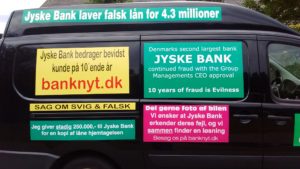 Pinlig sag for jyske bank Reklame skift 3-3
