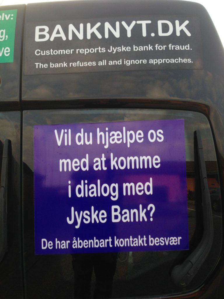 Lær jyskebank at kende Hvem dækker over Jyske Banks fortatte svigforretninger. Bribery at the top of the Danish business seems to have been politically approved. Following Jyske Bank's fraud case. Lundgren's lawyer partner company paid several million Danish kroner, moreover, the same Lundgren's lawyers who would not bring a case against the Danish bank Jyske Bank for fraud. Which Lundgren's lawyer partner company regrettably forgot to submit to the court. That it happened according to Jyske Bank's management, certainly by CEO Anders Dam who is directly contributing to Jyske Bank's continued crimes. When Jyske Bank then chose to give the large law firm Lundgren's lawyers a huge order. It became very clear that the overall board of directors of Jyske Bank continues to expose the customer to very serious fraud transactions. And that Jyske Bank's board of directors is still behind millions of scams and now probably also corruption. All to disappoint in legal matters, and to serve the shareholders in the Danish B