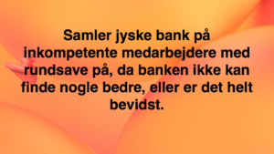 Den Danske Bank JYSKE BANK taget med hånden i #kagedåsen Den Danske Bank JYSKE BANK snød kunde og bedrager kunde for millioner, koncernbestyrelsen, sørgerede / gjorde selv selv alt, for at bedrageriet imod kunden ikke blev opklaret og stoppet, ved at lægge hændring i vejen for opklaring af svindlen Dette skete på trods af bestyrelsens viden om det igangværende bedrageri / svig mod kunden i jysk bank Se mere på www.banknyt.dk Sagen imod jyske bank for bedrageri kan skubbes igang http://tyv.dk/sagen-imod-jyskebank-for-bedrageri-kan-indledes-efter-som-bestyrelsen-ikke-vil-stoppe-med-at-besvige-kunde-her-03-09-2018/ Del 1. http://banknyt.dk/opslag-20-08-2018-fb/ Del 2. http://banknyt.dk/opslag-20-08-2018-facebook-del-2/ - DEN DANSKE BANK, JYSK EBANK UNDERSØGES FOR § 279. For #bedrageri § 280. For #mandatsvig § 281. For #afpresning § 282. For #åger § 283. For #skyldnersvig Kunden er ikke i tivl, bankens ledelse ved DIRIKTØR Anders Dam bevidst og uhæderligt har valgt at fortsætte bedrageri i mod kunde, et bedrag det har forgået siden 2008 / 2009 til mindst 1 septemper 2018 Men jyske bank ønsket ikke dialog, derfor har kunde og den samlede familie skrævet til deres advokat VI ØNSKER EN DOM Med sigte på at jyske bank dømmes for bedrageri, og Jyske Banks koncern bestyrelse gøres personlig ansvarlige for det bedrageri de har kendt til, mindst siden april 2016 og i perioden nægtede at stoppe det - Svig af en vis grovere karakter er kriminaliseret i en række forbrydelser. Den mest almindelige svigsforbrydelse er bedrageri. Svig kan bestå i, at forhold forties at der siges noget urigtigt mod bedre vidende. Flere af Jyske Banks afdelinger, lige som flere personer har været sammen om dette her svig mod bankkunde Kunde tilbyder stadig at gennemgå sagen med jyske bank og deres advokater Lund Elmer Sandager På trods at kunde har taget jyske Banks advokater, og dermed jyske bank for at lyve processuelt for retten :-) Problemet i jyske bank er at bedraget er udført udspekuleret ved hjælp af flere ansatte ansatte i flere afdelinger, men det fortsatte bedraget styres fra bestyrelsen Vestergade i Silkeborg Et #bedrageri som den samlede koncern ledelse ikke tager afstand fra, og derfor støtter bestyrelsen fortsat bedrageri af lille #virksomhed #Bestyrelsen i #jyskebank #SvenBuhrkall #KurtBligaardPedersen #RinaAsmussen #PhilipBaruch #JensBorup #KeldNorup #ChristinaLykkeMunk #JohnnyChristensen #MarianneLillevang #AndersDam #NielsErikJakobsen #PerSkovhus #PeterSchleidt #Nykredit #MetteEgholmNielsen Siger de ikke vil leverer skyts mod #jysk #ebank :-) #Lån #Gratis #Tilbud #Rådgivning #ATP #Pension #Pol #Police #LES #LundElmerSandager #Advokat Lån super billigt, ingen gebyr rente Subperlån, Superlån, supperlån. Billån, boliglån. Opsparing. Pension. - / Advokat advokater, strafferet ren straffe attest, øknomisk kriminalitet, kriminelt, straffeloven - Hvem kender mindst til sagen Lund Elmer Sandager Michael Rasmussen CEO Nykredit Anders Christian Dam CEO jyske bank Advokat Morten Ulrik Gade jyske bank Philip Baruch jyske bank Advokat Philip Baruch Lund Elmer Sandager Advokat Mette Egholm Nielsen Nykredit Inkasso Birgit Bush Thuesen jyske bank - Jyske bank erhverv Hillerød Helsingør Århus Aahus København Silkeborg Valby Østerbro - Nicolai Hansen bankrådgiver jyske bank Line Braad Winding jyske bank Casper Dam Olsen bankrådgiver jyske bank Anette Kirkeby bankrådgiver jyske bank Søren Woergaard rådgiver jyske bank CEO Anders Christian Dam - Danske bank jysk Aktie anbefalinger på jyskebank AKTIEN SÆLG #ATP IMG_3507
