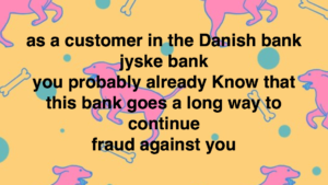 Den Danske Bank JYSKE BANK taget med hånden i #kagedåsen Den Danske Bank JYSKE BANK snød kunde og bedrager kunde for millioner, koncernbestyrelsen, sørgerede / gjorde selv selv alt, for at bedrageriet imod kunden ikke blev opklaret og stoppet, ved at lægge hændring i vejen for opklaring af svindlen Dette skete på trods af bestyrelsens viden om det igangværende bedrageri / svig mod kunden i jysk bank Se mere på www.banknyt.dk Sagen imod jyske bank for bedrageri kan skubbes igang http://tyv.dk/sagen-imod-jyskebank-for-bedrageri-kan-indledes-efter-som-bestyrelsen-ikke-vil-stoppe-med-at-besvige-kunde-her-03-09-2018/ Del 1. http://banknyt.dk/opslag-20-08-2018-fb/ Del 2. http://banknyt.dk/opslag-20-08-2018-facebook-del-2/ - DEN DANSKE BANK, JYSK EBANK UNDERSØGES FOR § 279. For #bedrageri § 280. For #mandatsvig § 281. For #afpresning § 282. For #åger § 283. For #skyldnersvig Kunden er ikke i tivl, bankens ledelse ved DIRIKTØR Anders Dam bevidst og uhæderligt har valgt at fortsætte bedrageri i mod kunde, et bedrag det har forgået siden 2008 / 2009 til mindst 1 septemper 2018 Men jyske bank ønsket ikke dialog, derfor har kunde og den samlede familie skrævet til deres advokat VI ØNSKER EN DOM Med sigte på at jyske bank dømmes for bedrageri, og Jyske Banks koncern bestyrelse gøres personlig ansvarlige for det bedrageri de har kendt til, mindst siden april 2016 og i perioden nægtede at stoppe det - Svig af en vis grovere karakter er kriminaliseret i en række forbrydelser. Den mest almindelige svigsforbrydelse er bedrageri. Svig kan bestå i, at forhold forties at der siges noget urigtigt mod bedre vidende. Flere af Jyske Banks afdelinger, lige som flere personer har været sammen om dette her svig mod bankkunde Kunde tilbyder stadig at gennemgå sagen med jyske bank og deres advokater Lund Elmer Sandager På trods at kunde har taget jyske Banks advokater, og dermed jyske bank for at lyve processuelt for retten :-) Problemet i jyske bank er at bedraget er udført udspekuleret ved hjælp af flere ansatte ansatte i flere afdelinger, men det fortsatte bedraget styres fra bestyrelsen Vestergade i Silkeborg Et #bedrageri som den samlede koncern ledelse ikke tager afstand fra, og derfor støtter bestyrelsen fortsat bedrageri af lille #virksomhed #Bestyrelsen i #jyskebank #SvenBuhrkall #KurtBligaardPedersen #RinaAsmussen #PhilipBaruch #JensBorup #KeldNorup #ChristinaLykkeMunk #JohnnyChristensen #MarianneLillevang #AndersDam #NielsErikJakobsen #PerSkovhus #PeterSchleidt #Nykredit #MetteEgholmNielsen Siger de ikke vil leverer skyts mod #jysk #ebank :-) #Lån #Gratis #Tilbud #Rådgivning #ATP #Pension #Pol #Police #LES #LundElmerSandager #Advokat Lån super billigt, ingen gebyr rente Subperlån, Superlån, supperlån. Billån, boliglån. Opsparing. Pension. - / Advokat advokater, strafferet ren straffe attest, øknomisk kriminalitet, kriminelt, straffeloven - Hvem kender mindst til sagen Lund Elmer Sandager Michael Rasmussen CEO Nykredit Anders Christian Dam CEO jyske bank Advokat Morten Ulrik Gade jyske bank Philip Baruch jyske bank Advokat Philip Baruch Lund Elmer Sandager Advokat Mette Egholm Nielsen Nykredit Inkasso Birgit Bush Thuesen jyske bank - Jyske bank erhverv Hillerød Helsingør Århus Aahus København Silkeborg Valby Østerbro - Nicolai Hansen bankrådgiver jyske bank Line Braad Winding jyske bank Casper Dam Olsen bankrådgiver jyske bank Anette Kirkeby bankrådgiver jyske bank Søren Woergaard rådgiver jyske bank CEO Anders Christian Dam - Danske bank jysk Aktie anbefalinger på jyskebank AKTIEN SÆLG #ATP IMG_3542
