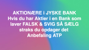 Den Danske Bank JYSKE BANK taget med hånden i #kagedåsen Den Danske Bank JYSKE BANK snød kunde og bedrager kunde for millioner, koncernbestyrelsen, sørgerede / gjorde selv selv alt, for at bedrageriet imod kunden ikke blev opklaret og stoppet, ved at lægge hændring i vejen for opklaring af svindlen Dette skete på trods af bestyrelsens viden om det igangværende bedrageri / svig mod kunden i jysk bank Se mere på www.banknyt.dk Sagen imod jyske bank for bedrageri kan skubbes igang http://tyv.dk/sagen-imod-jyskebank-for-bedrageri-kan-indledes-efter-som-bestyrelsen-ikke-vil-stoppe-med-at-besvige-kunde-her-03-09-2018/ Del 1. http://banknyt.dk/opslag-20-08-2018-fb/ Del 2. http://banknyt.dk/opslag-20-08-2018-facebook-del-2/ - DEN DANSKE BANK, JYSK EBANK UNDERSØGES FOR § 279. For #bedrageri § 280. For #mandatsvig § 281. For #afpresning § 282. For #åger § 283. For #skyldnersvig Kunden er ikke i tivl, bankens ledelse ved DIRIKTØR Anders Dam bevidst og uhæderligt har valgt at fortsætte bedrageri i mod kunde, et bedrag det har forgået siden 2008 / 2009 til mindst 1 septemper 2018 Men jyske bank ønsket ikke dialog, derfor har kunde og den samlede familie skrævet til deres advokat VI ØNSKER EN DOM Med sigte på at jyske bank dømmes for bedrageri, og Jyske Banks koncern bestyrelse gøres personlig ansvarlige for det bedrageri de har kendt til, mindst siden april 2016 og i perioden nægtede at stoppe det - Svig af en vis grovere karakter er kriminaliseret i en række forbrydelser. Den mest almindelige svigsforbrydelse er bedrageri. Svig kan bestå i, at forhold forties at der siges noget urigtigt mod bedre vidende. Flere af Jyske Banks afdelinger, lige som flere personer har været sammen om dette her svig mod bankkunde Kunde tilbyder stadig at gennemgå sagen med jyske bank og deres advokater Lund Elmer Sandager På trods at kunde har taget jyske Banks advokater, og dermed jyske bank for at lyve processuelt for retten :-) Problemet i jyske bank er at bedraget er udført udspekuleret ved hjælp af flere ansatte ansatte i flere afdelinger, men det fortsatte bedraget styres fra bestyrelsen Vestergade i Silkeborg Et #bedrageri som den samlede koncern ledelse ikke tager afstand fra, og derfor støtter bestyrelsen fortsat bedrageri af lille #virksomhed #Bestyrelsen i #jyskebank #SvenBuhrkall #KurtBligaardPedersen #RinaAsmussen #PhilipBaruch #JensBorup #KeldNorup #ChristinaLykkeMunk #JohnnyChristensen #MarianneLillevang #AndersDam #NielsErikJakobsen #PerSkovhus #PeterSchleidt #Nykredit #MetteEgholmNielsen Siger de ikke vil leverer skyts mod #jysk #ebank :-) #Lån #Gratis #Tilbud #Rådgivning #ATP #Pension #Pol #Police #LES #LundElmerSandager #Advokat Lån super billigt, ingen gebyr rente Subperlån, Superlån, supperlån. Billån, boliglån. Opsparing. Pension. - / Advokat advokater, strafferet ren straffe attest, øknomisk kriminalitet, kriminelt, straffeloven - Hvem kender mindst til sagen Lund Elmer Sandager Michael Rasmussen CEO Nykredit Anders Christian Dam CEO jyske bank Advokat Morten Ulrik Gade jyske bank Philip Baruch jyske bank Advokat Philip Baruch Lund Elmer Sandager Advokat Mette Egholm Nielsen Nykredit Inkasso Birgit Bush Thuesen jyske bank - Jyske bank erhverv Hillerød Helsingør Århus Aahus København Silkeborg Valby Østerbro - Nicolai Hansen bankrådgiver jyske bank Line Braad Winding jyske bank Casper Dam Olsen bankrådgiver jyske bank Anette Kirkeby bankrådgiver jyske bank Søren Woergaard rådgiver jyske bank CEO Anders Christian Dam - Danske bank jysk Aktie anbefalinger på jyskebank AKTIEN SÆLG #ATP IMG_3551
