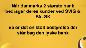 Den Danske Bank JYSKE BANK taget med hånden i #kagedåsen Den Danske Bank JYSKE BANK snød kunde og bedrager kunde for millioner, koncernbestyrelsen, sørgerede / gjorde selv selv alt, for at bedrageriet imod kunden ikke blev opklaret og stoppet, ved at lægge hændring i vejen for opklaring af svindlen Dette skete på trods af bestyrelsens viden om det igangværende bedrageri / svig mod kunden i jysk bank Se mere på www.banknyt.dk Sagen imod jyske bank for bedrageri kan skubbes igang http://tyv.dk/sagen-imod-jyskebank-for-bedrageri-kan-indledes-efter-som-bestyrelsen-ikke-vil-stoppe-med-at-besvige-kunde-her-03-09-2018/ Del 1. http://banknyt.dk/opslag-20-08-2018-fb/ Del 2. http://banknyt.dk/opslag-20-08-2018-facebook-del-2/ - DEN DANSKE BANK, JYSK EBANK UNDERSØGES FOR § 279. For #bedrageri § 280. For #mandatsvig § 281. For #afpresning § 282. For #åger § 283. For #skyldnersvig Kunden er ikke i tivl, bankens ledelse ved DIRIKTØR Anders Dam bevidst og uhæderligt har valgt at fortsætte bedrageri i mod kunde, et bedrag det har forgået siden 2008 / 2009 til mindst 1 septemper 2018 Men jyske bank ønsket ikke dialog, derfor har kunde og den samlede familie skrævet til deres advokat VI ØNSKER EN DOM Med sigte på at jyske bank dømmes for bedrageri, og Jyske Banks koncern bestyrelse gøres personlig ansvarlige for det bedrageri de har kendt til, mindst siden april 2016 og i perioden nægtede at stoppe det - Svig af en vis grovere karakter er kriminaliseret i en række forbrydelser. Den mest almindelige svigsforbrydelse er bedrageri. Svig kan bestå i, at forhold forties at der siges noget urigtigt mod bedre vidende. Flere af Jyske Banks afdelinger, lige som flere personer har været sammen om dette her svig mod bankkunde Kunde tilbyder stadig at gennemgå sagen med jyske bank og deres advokater Lund Elmer Sandager På trods at kunde har taget jyske Banks advokater, og dermed jyske bank for at lyve processuelt for retten :-) Problemet i jyske bank er at bedraget er udført udspekuleret ved hjælp af flere ansatte ansatte i flere afdelinger, men det fortsatte bedraget styres fra bestyrelsen Vestergade i Silkeborg Et #bedrageri som den samlede koncern ledelse ikke tager afstand fra, og derfor støtter bestyrelsen fortsat bedrageri af lille #virksomhed #Bestyrelsen i #jyskebank #SvenBuhrkall #KurtBligaardPedersen #RinaAsmussen #PhilipBaruch #JensBorup #KeldNorup #ChristinaLykkeMunk #JohnnyChristensen #MarianneLillevang #AndersDam #NielsErikJakobsen #PerSkovhus #PeterSchleidt #Nykredit #MetteEgholmNielsen Siger de ikke vil leverer skyts mod #jysk #ebank :-) #Lån #Gratis #Tilbud #Rådgivning #ATP #Pension #Pol #Police #LES #LundElmerSandager #Advokat Lån super billigt, ingen gebyr rente Subperlån, Superlån, supperlån. Billån, boliglån. Opsparing. Pension. - / Advokat advokater, strafferet ren straffe attest, øknomisk kriminalitet, kriminelt, straffeloven - Hvem kender mindst til sagen Lund Elmer Sandager Michael Rasmussen CEO Nykredit Anders Christian Dam CEO jyske bank Advokat Morten Ulrik Gade jyske bank Philip Baruch jyske bank Advokat Philip Baruch Lund Elmer Sandager Advokat Mette Egholm Nielsen Nykredit Inkasso Birgit Bush Thuesen jyske bank - Jyske bank erhverv Hillerød Helsingør Århus Aahus København Silkeborg Valby Østerbro - Nicolai Hansen bankrådgiver jyske bank Line Braad Winding jyske bank Casper Dam Olsen bankrådgiver jyske bank Anette Kirkeby bankrådgiver jyske bank Søren Woergaard rådgiver jyske bank CEO Anders Christian Dam - Danske bank jysk Aktie anbefalinger på jyskebank AKTIEN SÆLG #ATP IMG_3658