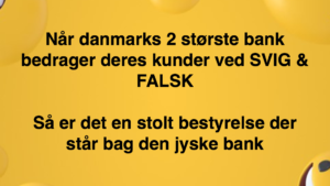 Den Danske Bank JYSKE BANK taget med hånden i #kagedåsen Den Danske Bank JYSKE BANK snød kunde og bedrager kunde for millioner, koncernbestyrelsen, sørgerede / gjorde selv selv alt, for at bedrageriet imod kunden ikke blev opklaret og stoppet, ved at lægge hændring i vejen for opklaring af svindlen Dette skete på trods af bestyrelsens viden om det igangværende bedrageri / svig mod kunden i jysk bank Se mere på www.banknyt.dk Sagen imod jyske bank for bedrageri kan skubbes igang http://tyv.dk/sagen-imod-jyskebank-for-bedrageri-kan-indledes-efter-som-bestyrelsen-ikke-vil-stoppe-med-at-besvige-kunde-her-03-09-2018/ Del 1. http://banknyt.dk/opslag-20-08-2018-fb/ Del 2. http://banknyt.dk/opslag-20-08-2018-facebook-del-2/ - DEN DANSKE BANK, JYSK EBANK UNDERSØGES FOR § 279. For #bedrageri § 280. For #mandatsvig § 281. For #afpresning § 282. For #åger § 283. For #skyldnersvig Kunden er ikke i tivl, bankens ledelse ved DIRIKTØR Anders Dam bevidst og uhæderligt har valgt at fortsætte bedrageri i mod kunde, et bedrag det har forgået siden 2008 / 2009 til mindst 1 septemper 2018 Men jyske bank ønsket ikke dialog, derfor har kunde og den samlede familie skrævet til deres advokat VI ØNSKER EN DOM Med sigte på at jyske bank dømmes for bedrageri, og Jyske Banks koncern bestyrelse gøres personlig ansvarlige for det bedrageri de har kendt til, mindst siden april 2016 og i perioden nægtede at stoppe det - Svig af en vis grovere karakter er kriminaliseret i en række forbrydelser. Den mest almindelige svigsforbrydelse er bedrageri. Svig kan bestå i, at forhold forties at der siges noget urigtigt mod bedre vidende. Flere af Jyske Banks afdelinger, lige som flere personer har været sammen om dette her svig mod bankkunde Kunde tilbyder stadig at gennemgå sagen med jyske bank og deres advokater Lund Elmer Sandager På trods at kunde har taget jyske Banks advokater, og dermed jyske bank for at lyve processuelt for retten :-) Problemet i jyske bank er at bedraget er udført udspekuleret ved hjælp af flere ansatte ansatte i flere afdelinger, men det fortsatte bedraget styres fra bestyrelsen Vestergade i Silkeborg Et #bedrageri som den samlede koncern ledelse ikke tager afstand fra, og derfor støtter bestyrelsen fortsat bedrageri af lille #virksomhed #Bestyrelsen i #jyskebank #SvenBuhrkall #KurtBligaardPedersen #RinaAsmussen #PhilipBaruch #JensBorup #KeldNorup #ChristinaLykkeMunk #JohnnyChristensen #MarianneLillevang #AndersDam #NielsErikJakobsen #PerSkovhus #PeterSchleidt #Nykredit #MetteEgholmNielsen Siger de ikke vil leverer skyts mod #jysk #ebank :-) #Lån #Gratis #Tilbud #Rådgivning #ATP #Pension #Pol #Police #LES #LundElmerSandager #Advokat Lån super billigt, ingen gebyr rente Subperlån, Superlån, supperlån. Billån, boliglån. Opsparing. Pension. - / Advokat advokater, strafferet ren straffe attest, øknomisk kriminalitet, kriminelt, straffeloven - Hvem kender mindst til sagen Lund Elmer Sandager Michael Rasmussen CEO Nykredit Anders Christian Dam CEO jyske bank Advokat Morten Ulrik Gade jyske bank Philip Baruch jyske bank Advokat Philip Baruch Lund Elmer Sandager Advokat Mette Egholm Nielsen Nykredit Inkasso Birgit Bush Thuesen jyske bank - Jyske bank erhverv Hillerød Helsingør Århus Aahus København Silkeborg Valby Østerbro - Nicolai Hansen bankrådgiver jyske bank Line Braad Winding jyske bank Casper Dam Olsen bankrådgiver jyske bank Anette Kirkeby bankrådgiver jyske bank Søren Woergaard rådgiver jyske bank CEO Anders Christian Dam - Danske bank jysk Aktie anbefalinger på jyskebank AKTIEN SÆLG #ATP IMG_3659