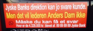 #AndersDam #BandeLederen i #Jyskebank - #AndersChristianDam har ingen kommentar til bedrageri anklager imod jyske bank - Et bedrageri Anders og Koncernledelsen kunne have stoppet mindst maj 2016