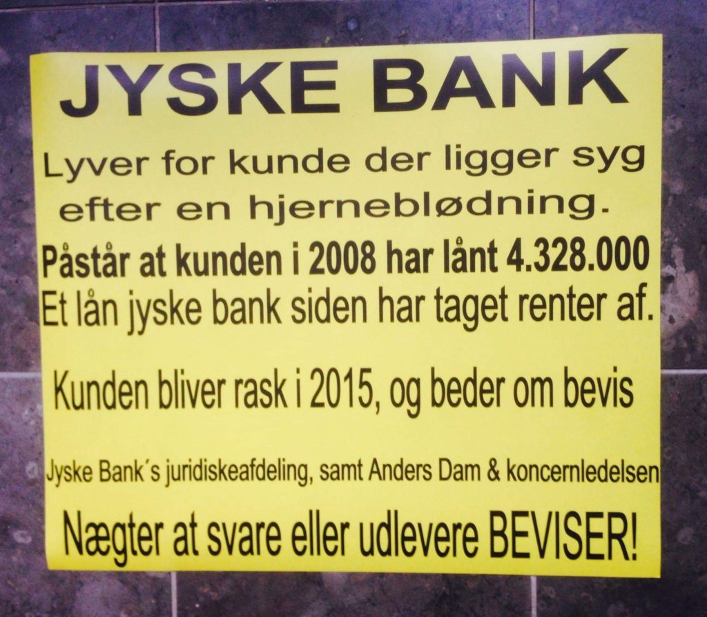 Beder Daniel Boalth Petersen om at skride ind i sagen og undersøge Lund Elmer Sandager for medvirken til fortsat svig. Koncernledelsen i jyske bank står med CEO #bandelederen Anders Christian Dam bag mange års groft bedrageri mod bankkunde i jyske bank Se mere på www.banknyt.dk eller på www.tyv.dk #SvenBuhrkall #KurtBligaardPedersen #RinaAsmussen #PhilipBaruch #JensABorup #KeldNorup #ChristinaLykkeMunk #HaggaiKunisch #MarianneLillevang #Koncerndirektionen #AndersDam #LeifFLarsen #NielsErikJakobsen #PerSkovhus #PeterSchleidt :-) Taler vi om nogle simpel forbrydere der driver en kriminel jysk bank. Det finder vi ud af i Viborg RET Viborg Domstol FØLG SAGEN BS 1-698/2015 Jyske bank har afsluttende svarfrist 19 februar 2019 på den forurettedes bemærkninger, i den for retten 28-12-2018 i sagen fremlagte vidneforklaring. Bilag 100 & 101. Fra 28 december 2018. Læs denne vidneforklaring, og lær den hæderlige og ærlige jyske bank at kende for bankens værdigrundlag. :-) #ATP #PFA #GF vores fælles #værdigrundlag og det gode sammen arbejde med JyskeBank. Husforsikring Bilforsikring Samarbejdspartnere Som finansiel virksomhed følger Jyske Bank en række retningslinjer for "god skik". Som jyske bank ikke behøver at overholde siger bestyrelses medlemmet Philip Baruch :-) Jyske Bank har samarbejdspartnere med det samme værdigrundlag som jyske bank. Danske Selvstændige Ejendomsmæglere #EDC #RealMæglerne #BoligOne #Nellemann Leasing #Pension & #Forsikring AXA Partners #CodanForsikring #GF Forsikring #Letpension #Nærpension #PFA Pension :-) #MortenUlrikGade #PhilipBaruch #LES #KristianAmbjørnBuus-Nielsen #LundElmerSandager #Nykredit #Loan #Fraud #CasperDamOlsen #NicolaiHansen #JeanettKofoed-Hansen #AnetteKirkeby #Bankdirektør #SørenWoergaaed #BirgitBushThuesen #jyskebank #Skatterådgivning #Hvidvask #Hvidvaskning med jysk bank. - Jyske banks fundament er #GRATIS men #LØGNAGTIG & #DÅRLIG #RÅDGIVNING Vi vil også opfordre jyske bank til at overholde bankens fundamentet og vedtægter som § 1. Styk 4. og Styk 5. Kopi herunder. ( altså her underliggende.) :-) Vedtægter § 1 Stk. 1: Bankens navn er Jyske Bank A/S. Stk. 4: Bankens formål er som bank og som moderselskab at drive bankvirksomhed efter lovgivningen Stk. 5: Banken drives i overensstemmelse med redelig forretningsskik, god bankpraksis og bankens værdier og holdninger En bank som da Brask Thomsen ejede Finansbanken før jyske bank overtog Fidus banken :-)Jyske Bank-koncernen, Ejerforhold, bestyrelse, BRFFONDEN, telefon nr., Mail Adr., Adrasse, Bestyrelsesmedlemmer, CVR., Direktør, leder, Bestyrelsesmedlemmer, for virksomheden, Relationer, CVR, , Her finder du tilknytninger mellem personer, i Jyskr Banks bestyrelser, og selskaber, " mærket gul." Ejere, BRF HOLDING A/S, Jyske Bank, Jyske Bank bil, Jyske Bank, BRF HOLDING A/S, BRFHOLDING A/S, 88 77 04 41, info@brfholding.dk, Strandgade 52, 1401, København K, , 13409730, Kristian May, Direktør, Bestyrelse, Kristian May, Lars Henrik Munch, Matias Møl Dalsgaard, Anne Andersen, Stina Vrang Elias, Liselotte Højgaard, Rina Asmussen, Skovkæret 3, 3400, Hillerød, Gadevang, FONDEN FOR HÅNDVÆRKSKOLLEGIER, 53 53 13 68, info@ffhk.dk, Strandgade 52, 1401, København K, FONDEN FOR HÅNDVÆRKSKOLLEGIER, , 41281987, FONDEN FOR HÅNDVÆRKSKOLLEGIER, Direktør, Bestyrelse, Kristian May, Lars Henrik Munch, Kasper Holst Pedersen, Birgitte Andersen, Allan Kruse, Rina Asmussen, BRFinvest a/s, 88 77 04 41, acoes@brf.com, Strandgade 52, 1401, København K, BRFinvest a/s, , 41247738, BRFinvest a/s, Ejere, Direktør, Bestyrelse, BRFHOLDING A/S, Kristian May, Rina Asmussen, Matias Møl Dalsgaard, Anne Andersen, Lars Henrik Munch, Stina Vrang Elias, Liselotte Højgaard, Fonden til støtte for danske soldater i internationale militære missioner, 31 37 39 60, soldaterlegatet@soldaterlegatet.dk, Gamle Carlsberg Vej 16, 1799, København V, , 31957400, Fonden til støtte for danske soldater i internationale militære missioner, Reelle ejere, Torben Alexander von Lowzow, Peter Højland, Sven Arne Blomberg, Kristian May, Claus Noel Vermund Bretton-Meyer, Frank Erling Andersen, Nikolaj Lindberg, BRFHOLDING A/S, 88 77 04 41, info@brfholding.dk, Strandgade 52, 1401, København K, BRFHOLDING A/S, , 13409730, BRFHOLDING A/S, Direktør, Reelle ejere, Kristian May, Lars Henrik Munch, Matias Møl Dalsgaard, Anne Andersen, Stina Vrang Elias, Liselotte Højgaard, Rina Asmussen, I N I A/S, 70 10 00, ini@ini.gl, Mannarsip aqquserna 20, postboks 1020 , 3911 Sisimiut, , 17148087, I N I A/S, Direktør, Ejer, Bestyrelse, Henrik Balding Rafn, Formandens Departement, Aviaja Karlshøj Knudsen, Mads Barlach Christensen, Kristian May, Tukummeq Arnaq Egede Martinsen, Karl Otto Brian Grønvold Johanne Nukanguaq Lynge Knudsen, Michael Renner Petersen, BRFFONDEN, 50 60 54 38, may@brffonden.dk, Strandgade 52, 1401, København K, BRFFONDEN, , 60720428, BRFFONDEN, Direktør, Bestyrelse, Kristian May, Lars Henrik Munch, Matias Møl Dalsgaard, Anne Andersen, Stina Vrang Elias, Liselotte Højgaard, Rina Asmussen, , , , , , , , Relationer, CVR, , BRF HOLDING A/S, BRFHOLDING A/S, 88 77 04 41, info@brfholding.dk, Strandgade 52, 1401, København K, , 13409730, Lars Henrik Munch, Board members in companies where coincidences with Jyske Bank occur, Galionsvej 46, 1437, København K, , Find company, Phone, Find email address, Find address of company, Find company, Find company, CVR, In these companies, you will find, "Lars Henrik Munch," which is also found in the, Danish, Bank, Jyske Bank group, Find owners, Manager, CEO, Find board, Thomas Mears Werge, Breye Therapeutics ApS, 29 60 49 08, info@breye.com, Agern Alle 24, 2970, Hørsholm, Breye Therapeutics ApS, , 40279865, , 40279865, Breye Therapeutics ApS, Ejere, Direktør, Reelle Ejere, Bestyrelse, Novo Holdings A/S, Ulrik Mouritzen, Steen Riisgaard, Lars Henrik Munch, Lars Rebien Sørensen, Mads Boritz Grøn, Stig Strøbæk, Lars Henrik Fugger, Liselotte Højgaard, Nana Sejbæk, Ole Jakob Müller, Christopher Ashby Voigt, Ulrik Mouritzen, Valhalvej 23, 4000, Roskilde, Novo Invest F2 P/S, 35 27 65 00, smq@novo.dk, C/O, Novo Holdings A/S, Tuborg Havnevej 19, 2900, Hellerup, Novo Invest F2 P/S, , 44612631, , 44612631, Novo Invest F2 P/S, Ejere, Direktør, Reelle Ejere, Bestyrelse, Novo Holdings A/S, Barbara Fiorini Due, Steen Riisgaard, Lars Henrik Munch, Lars Rebien Sørensen, Mads Boritz Grøn, Stig Strøbæk, Lars Henrik Fugger, Liselotte Højgaard, Nana Sejbæk, Ole Jakob Müller, Christopher Ashby Voigt, , Advisor Denmark P/S, 89 87 51 12, C/O Novo Holdings A/S, Tuborg Havnevej 19, 2900, Hellerup, Advisor Denmark P/S, , 44612674, , 44612674, Advisor Denmark P/S, Ejere, Direktør, Reelle Ejere, Bestyrelse, Novo Holdings A/S, Barbara Fiorini Due, Steen Riisgaard, Lars Henrik Munch, Lars Rebien Sørensen, Mads Boritz Grøn, Stig Strøbæk, Lars Henrik Fugger, Liselotte Højgaard, Nana Sejbæk, Ole Jakob Müller, Christopher Ashby Voigt, Katja Barnkob, F&O Advisor P/S, C/O, Novo Holdings A/S, Tuborg Havnevej 19, 2900, Hellerup, F&O Advisor P/S, , 44612658, , 44612658, F&O Advisor P/S, Ejere, Direktør, Reelle Ejere, Bestyrelse, Novo Holdings A/S, Barbara Fiorini Due, Steen Riisgaard, Lars Henrik Munch, Lars Rebien Sørensen, Mads Boritz Grøn, Stig Strøbæk, Lars Henrik Fugger, Liselotte Højgaard, Nana Sejbæk, Ole Jakob Müller, Christopher Ashby Voigt, Gøgevang 94, 2970, Hørsholm, Danish Centre for AI Innovation A/S, C/O, Novo Holdings A/S, Tuborg Havnevej 19, 2900, Hellerup, Danish Centre for AI Innovation A/S, , 44591766, , 44591766, Danish Centre for AI Innovation A/S, Ejere, Direktør, Reelle Ejere, Bestyrelse, NOVO NORDISK FONDEN, Danmarks Eksport- og Investeringsfond, Søren Nedergaard, Steen Riisgaard, Lars Henrik Munch, Lars Rebien Sørensen, Mads Boritz Grøn, Stig Strøbæk, Lars Henrik Fugger, Liselotte Højgaard, Nana Sejbæk, Ole Jakob Müller, Christopher Ashby Voigt, , Novo Holdings GP ApS, C/O, Novo Holdings A/S, Tuborg Havnevej 19, 2900, Hellerup, Novo Holdings GP ApS, , 44595478, , 44595478, Novo Holdings GP ApS, Ejere, Direktør, Reelle Ejere, Bestyrelse, Novo Holdings A/S, Claus Hansen, Kasper Sobfeldt Jahn, Steen Riisgaard, Lars Henrik Munch, Lars Rebien Sørensen, Mads Boritz Grøn, Stig Strøbæk, Lars Henrik Fugger, Liselotte Højgaard, Nana Sejbæk, Ole Jakob Müller, Christopher Ashby Voigt, Ole Jakob Müller, Commit Biologics ApS, 30 49 70 99, info@commitbio.com, Bakkelyparken 3B, 8680, Ry, Commit Biologics ApS, , 42642649, , 42642649, Commit Biologics ApS, Ejere, Direktør, Reelle Ejere, Bestyrelse, Novo Holdings A/S, Commit Biologics Holding ApS, Bioqube Factory Fund I CommV, Krishna Reddy Polu, Steen Riisgaard, Lars Henrik Munch, Lars Rebien Sørensen, Mads Boritz Grøn, Stig Strøbæk, Lars Henrik Fugger, Liselotte Højgaard, Nana Sejbæk, Ole Jakob Müller, Christopher Ashby Voigt, Ulrik Mouritzen, Borgmester Jensens Alle. 11. 4. 0003, 2100, København Ø, Novo Nordisk Foundation Cellerator P/S, C/O, Novo Holdings A/S, Tuborg Havnevej 19, 2900, Hellerup, Novo Nordisk Foundation Cellerator P/S, , 44450569, , 44450569, Novo Nordisk Foundation Cellerator P/S, Direktør, Bestyrelse, NOVO NORDISK FONDEN, Mads Krogsgaard Thomsen, Søren Nedergaard, Erika Johanna Söderberg Johnsson, Steen Riisgaard, Lars Henrik Munch, Lars Rebien Sørensen, Mads Boritz Grøn, Stig Strøbæk, Lars Henrik Fugger, Liselotte Højgaard, Nana Sejbæk, Ole Jakob Müller, Christopher Ashby Voigt, Lena Bech Holskov, Anders Kaae, Karina Bonde Lenau , Kelvin HoldCo A/S, 86 11 22 60, Trollesmindealle 25, 3400, Hillerød, Kelvin HoldCo A/S, , 39631008, , 39631008, Kelvin HoldCo A/S, Ejere, Direktør, Reelle Ejere, Bestyrelse, Kelvin HoldCo A/S, Olof Ludvig Enlund, Andreas Morthorst, Steen Riisgaard, Lars Henrik Munch, Lars Rebien Sørensen, Mads Boritz Grøn, Stig Strøbæk, Lars Henrik Fugger, Liselotte Højgaard, Nana Sejbæk, Ole Jakob Müller, Christopher Ashby Voigt, Thomas Mears Werge, Katja Barnkob, Lars Erik Holmqvist, Henrik Sindal Jensen, Morten Egholm Aagaard, Michael Kjær, Susanne Krüger Kjær, Steffen Kragh, Peter Schütze, Svend Andersen, Mikkel Helmer Nielsen, Morten Egholm Aagaard, Kelvin BidCo A/S, 86 11 22 60, Trollesmindealle 25, 3400, Hillerød, Kelvin BidCo A/S, , 39631148, ,39631148, Kelvin BidCo A/S, Ejere, Direktør, Reelle Ejere, Bestyrelse, Kelvin HoldCo A/S, Olof Ludvig Enlund, Andreas Morthorst, Steen Riisgaard, Lars Henrik Munch, Lars Rebien Sørensen, Mads Boritz Grøn, Stig Strøbæk, Lars Henrik Fugger, Liselotte Højgaard, Nana Sejbæk, Ole Jakob Müller, Christopher Ashby Voigt, Thomas Mears Werge, Katja Barnkob, Lars Erik Holmqvist, Henrik Sindal Jensen, Morten Egholm Aagaard, Michael Kjær, Susanne Krüger Kjær, Steffen Kragh, Peter Schütze, Svend Andersen, Mikkel Helmer Nielsen, Thøger Larsens Alle 36, 2750, Ballerup, , Find company, Phone, Find email address, Find address of company, Find company, Find company, CVR, In these companies, you will find, "Lars Henrik Munch," which is also found in the, Danish, Bank, Jyske Bank group, Find owners, Manager, CEO, Find board, Nana Sejbæk, ELLAB A/S, 44 52 05 00, usa@ellab.com, Trollesmindealle 25, 3400, Hillerød, ELLAB A/S, , 20896949, , 20896949, ELLAB A/S, Ejere, Direktør, Reelle Ejere, Bestyrelse, Saballe TopCo ApS, Olof Ludvig Enlund, Andreas Morthorst, Steen Riisgaard, Lars Henrik Munch, Lars Rebien Sørensen, Mads Boritz Grøn, Stig Strøbæk, Lars Henrik Fugger, Liselotte Højgaard, Nana Sejbæk, Ole Jakob Müller, Christopher Ashby Voigt, Thomas Mears Werge, Katja Barnkob, Lars Erik Holmqvist, Henrik Sindal Jensen, Morten Egholm Aagaard, Michael Kjær, Susanne Krüger Kjær, Steffen Kragh, Peter Schütze, Svend Andersen, Mikkel Helmer Nielsen, Vinrankevej 3, 2900, Hellerup, Echo TopCo A/S, 78 10 72 50, topco@topco.dk, C/O, Novo Holdings A/S, Tuborg Havnevej 19, 2900, Hellerup, Echo TopCo A/S, , 44258846, , 44258846, Echo TopCo A/S, Ejere, Direktør, Reelle Ejerer, Bestyrelse, Novo Holdings A/S, LUNDBECKFONDEN, Christian Salling, Steen Riisgaard, Lars Henrik Munch, Lars Rebien Sørensen, Mads Boritz Grøn, Stig Strøbæk, Lars Henrik Fugger, Liselotte Højgaard, Nana Sejbæk, Ole Jakob Müller, Christopher Ashby Voigt, Thomas Mears Werge, Katja Barnkob, Lars Erik Holmqvist, Henrik Sindal Jensen, Morten Egholm Aagaard, Michael Kjær, Susanne Krüger Kjær, Steffen Kragh, Peter Schütze, Svend Andersen, Mikkel Helmer Nielsen, Lars Rebien Sørensen, , Draupnir Bio ApS, 35 27 66 00, info@novonordiskfonden.dk, C/O, Novo Holdings A/S, Tuborg Havnevej 19, 2900, Hellerup, Echo BidCo A/S, , 42851000, , 42851000, Echo BidCo A/S, Ejere, Direktør, Reelle Ejerer, Bestyrelse, Echo TopCo A/S, Olof Ludvig Enlund, Andreas Morthorst, Steen Riisgaard, Lars Henrik Munch, Lars Rebien Sørensen, Mads Boritz Grøn, Stig Strøbæk, Lars Henrik Fugger, Liselotte Højgaard, Nana Sejbæk, Ole Jakob Müller, Christopher Ashby Voigt, Thomas Mears Werge, Katja Barnkob, Lars Erik Holmqvist, Henrik Sindal Jensen, Morten Egholm Aagaard, Michael Kjær, Susanne Krüger Kjær, Steffen Kragh, Peter Schütze, Svend Andersen, Mikkel Helmer Nielsen, Michael Kjær, Draupnir Bio ApS, Ole Maaløes Vej 3, 2200, København N, Draupnir Bio ApS, , 38546880, , 38546880, Draupnir Bio ApS, Ejere, Direktør, Reelle Ejerer, Bestyrelse, Novo Holdings A/S, Coöperatieve Gilde Healthcare IV U.A., Andrew Thomas Hotchkiss, Steen Riisgaard, Lars Henrik Munch, Lars Rebien Sørensen, Mads Boritz Grøn, Stig Strøbæk, Lars Henrik Fugger, Liselotte Højgaard, Nana Sejbæk, Ole Jakob Müller, Christopher Ashby Voigt, Lindevej 65, 3500, Værløse, Hareskov, NVAC P/S, C/O Novo Nordisk Fonden, Tuborg Havnevej 19, 2900, Hellerup, NVAC P/S, , 44372835, , 44372835, NVAC P/S, Ejere, Direktør, Reelle Ejerer, Bestyrelse, NOVO NORDISK FONDEN, Søren Nedergaard, Steen Riisgaard, Lars Henrik Munch, Lars Rebien Sørensen, Mads Boritz Grøn, Stig Strøbæk, Lars Henrik Fugger, Liselotte Højgaard, Nana Sejbæk, Ole Jakob Müller, Christopher Ashby Voigt, , Glentra Fund I K/S, Havnegade 23. 2, 1058, København K, Glentra Fund I K/S, , 43718037, , 43718037, Glentra Fund I K/S, Ejere, Direktør, Reelle Ejerer, Bestyrelse, Novo Holdings A/S, Maj Invest Energy Transition I K/S, Glentra Fund I GP ApS, Glentra Fund I GP ApS, Steen Riisgaard, Lars Henrik Munch, Lars Rebien Sørensen, Mads Boritz Grøn, Stig Strøbæk, Lars Henrik Fugger, Liselotte Højgaard, Nana Sejbæk, Ole Jakob Müller, Christopher Ashby Voigt, Lars Erik Holmqvist, STIPE Therapeutics ApS, 61 26 00 35, col@stipetherapeutics.com, Inge Lehmanns Gade 10, 8000, Aarhus C, STIPE Therapeutics ApS, , 39691175, , 39691175, STIPE Therapeutics ApS, Ejere, Direktør, Reelle Ejerer, Bestyrelse, Novo Holdings A/S, CLAUS OLESEN HOLDING ApS, Sunstone Life Science Ventures Fund IV K/S, Wellington Partners V Life Sciences Fund, Claus Elsborg Olesen, Steen Riisgaard, Lars Henrik Munch, Lars Rebien Sørensen, Mads Boritz Grøn, Stig Strøbæk, Lars Henrik Fugger, Liselotte Højgaard, Nana Sejbæk, Ole Jakob Müller, Christopher Ashby Voigt, Hammars Badvag 32, 42167, Vastra Frolunda, Hinderupvej ApS, Gyngemose Parkvej 50, 2860, Søborg, Hinderupvej ApS, , 42922404, , 42922404, Hinderupvej ApS, Ejere, Direktør, Reelle Ejerer, Bestyrelse, REP I Land DK K/S, Lars Bjørn Houlind, Steen Riisgaard, Lars Henrik Munch, Lars Rebien Sørensen, Mads Boritz Grøn, Stig Strøbæk, Lars Henrik Fugger, Liselotte Højgaard, Nana Sejbæk, Ole Jakob Müller, Christopher Ashby Voigt, , Antraka ApS, Ole Maaløes Vej 3, 2200, København N, Antraka ApS, , 44229447, , 44229447, Antraka ApS, Novo Holdings A/S, Søren Sylvester Skjærbæk, Steen Riisgaard, Lars Henrik Munch, Lars Rebien Sørensen, Mads Boritz Grøn, Stig Strøbæk, Lars Henrik Fugger, Liselotte Højgaard, Nana Sejbæk, Ole Jakob Müller, Christopher Ashby Voigt, Liselotte Højgaard, XELLIA PHARMACEUTICALS ApS, Grønningen 21. 4, 1270, København K, , Find company, Phone, Find email address, Find address of company, Find company, Find company, CVR, In these companies, you will find, "Lars Henrik Munch," which is also found in the, Danish, Bank, Jyske Bank group, Find owners, Manager, CEO, Find board, Henrik Sindal Jensen, Snedkerhaven Hvidovre ApS, 45 26 01 00, dades@dades.dk, Lyngby Hovedgade 4, 2800, Kongens Lyngby, Snedkerhaven Hvidovre ApS, , 33355440, , 33355440, Snedkerhaven Hvidovre ApS, Ejere, Direktør, Reelle Ejerer, Bestyrelse, DADES Bolig ApS, Søren René Kristiansen, Steen Riisgaard, Lars Henrik Munch, Lars Rebien Sørensen, Mads Boritz Grøn, Stig Strøbæk, Lars Henrik Fugger, Liselotte Højgaard, Nana Sejbæk, Ole Jakob Müller, Christopher Ashby Voigt, Karsten Holst Bork Kristoffersen, Merete Christine Brockenhuus-Schack, Andreas Hvid Clement, Bavnestedet 6, 3500, Værløse, SOEBORG EJENDOMME ApS, 45 26 01 80, dades@dades.dk, C/O DADES A/S, Lyngby Hovedgade 4, 2800, Kgs. Lyngby, SOEBORG EJENDOMME ApS, , 32271626, , 32271626, SOEBORG EJENDOMME ApS, Ejere, Direktør, Reelle Ejerer, Bestyrelse, DADES Bolig ApS, Søren René Kristiansen, Steen Riisgaard, Lars Henrik Munch, Lars Rebien Sørensen, Mads Boritz Grøn, Stig Strøbæk, Lars Henrik Fugger, Liselotte Højgaard, Nana Sejbæk, Ole Jakob Müller, Christopher Ashby Voigt, Karsten Holst Bork Kristoffersen, Merete Christine Brockenhuus-Schack, Andreas Hvid Clement, , SOEBORG EJENDOMME ApS, 35 26 40 27, dades@dades.dk, C/O DADES A/S, Lyngby Hovedgade 4, 2800, Kgs. Lyngby, SOEBORG EJENDOMME ApS, , 32271626, , 32271626, SOEBORG EJENDOMME ApS, , , , , Susanne Krüger Kjær, DADES 6 ApS, 45 26 01 02, kontakt@newsec.dk, C/O DADES A/S, Lyngby Hovedgade 4, 2800, Kgs. Lyngby, DADES 6 ApS, , 40625933, , 40625933, DADES 6 ApS, Ejere, Direktør, Reelle Ejerer, Bestyrelse, DADES A/S, Mogens Ebeling, Steen Riisgaard, Lars Henrik Munch, Lars Rebien Sørensen, Mads Boritz Grøn, Stig Strøbæk, Lars Henrik Fugger, Liselotte Højgaard, Nana Sejbæk, Ole Jakob Müller, Christopher Ashby Voigt, Karsten Holst Bork Kristoffersen, Merete Christine Brockenhuus-Schack, Andreas Hvid Clement, Furesø Parkvej 42, 2830, Virum, DADES 8 ApS, 45 26 01 02, dades@dades.dk, C/O DADES A/S, Lyngby Hovedgade 4, 2800, Kgs. Lyngby, DADES 8 ApS, , 40625399, , 40625399, DADES 8 ApS, Ejere, Direktør, Reelle Ejerer, Bestyrelse, DADES A/S, Søren René Kristiansen, Steen Riisgaard, Lars Henrik Munch, Lars Rebien Sørensen, Mads Boritz Grøn, Stig Strøbæk, Lars Henrik Fugger, Liselotte Højgaard, Nana Sejbæk, Ole Jakob Müller, Christopher Ashby Voigt, Karsten Holst Bork Kristoffersen, Merete Christine Brockenhuus-Schack, Andreas Hvid Clement, , DADES 10 ApS, 45 26 01 02, dades@dades.dk, C/O DADES A/S, Lyngby Hovedgade 4, 2800, Kgs. Lyngby, DADES 10 ApS, , 40624678, , 40624678, DADES 10 ApS, Ejere, Direktør, Reelle Ejerer, Bestyrelse, DADES A/S, Søren René Kristiansen, Steen Riisgaard, Lars Henrik Munch, Lars Rebien Sørensen, Mads Boritz Grøn, Stig Strøbæk, Lars Henrik Fugger, Liselotte Højgaard, Nana Sejbæk, Ole Jakob Müller, Christopher Ashby Voigt, Karsten Holst Bork Kristoffersen, Merete Christine Brockenhuus-Schack, Andreas Hvid Clement, Lars Henrik Fugger, DADES 7 ApS, 45 26 01 02, dades@dades.dk, C/O DADES A/S, Lyngby Hovedgade 4, 2800, Kgs. Lyngby, DADES 7 ApS, , 40624759, , 40624759, DADES 7 ApS, Ejere, Direktør, Reelle Ejerer, Bestyrelse, DADES A/S, Søren René Kristiansen, Steen Riisgaard, Lars Henrik Munch, Lars Rebien Sørensen, Mads Boritz Grøn, Stig Strøbæk, Lars Henrik Fugger, Liselotte Højgaard, Nana Sejbæk, Ole Jakob Müller, Christopher Ashby Voigt, Karsten Holst Bork Kristoffersen, Merete Christine Brockenhuus-Schack, Andreas Hvid Clement, 72 Staunton Road, Headington, OX3, 7TP, Oxford, DADES 3 ApS, 45 26 01 02, dades@dades.dk, C/O DADES A/S, Lyngby Hovedgade 4, 2800, Kgs. Lyngby, DADES 3 ApS, , 40625941, , 40625941, DADES 3 ApS, Ejere, Direktør, Reelle Ejerer, Bestyrelse, DADES Bolig ApS, Søren René Kristiansen, Steen Riisgaard, Lars Henrik Munch, Lars Rebien Sørensen, Mads Boritz Grøn, Stig Strøbæk, Lars Henrik Fugger, Liselotte Højgaard, Nana Sejbæk, Ole Jakob Müller, Christopher Ashby Voigt, Karsten Holst Bork Kristoffersen, Merete Christine Brockenhuus-Schack, Andreas Hvid Clement, , DADES A/S, 45 26 01 00, dades@dades.dk, C/O DADES A/S, Lyngby Hovedgade 4, 2800, Kgs. Lyngby, DADES A/S, , 10432928, , 10432928, DADES A/S, Ejere, Direktør, Reelle Ejerer, Bestyrelse, Novo Holdings A/S, Aase og Ejnar Danielsen Holding ApS, Søren René Kristiansen, Steen Riisgaard, Lars Henrik Munch, Lars Rebien Sørensen, Mads Boritz Grøn, Stig Strøbæk, Lars Henrik Fugger, Liselotte Højgaard, Nana Sejbæk, Ole Jakob Müller, Christopher Ashby Voigt, Karsten Holst Bork Kristoffersen, Merete Christine Brockenhuus-Schack, Andreas Hvid Clement, Sisse Fjelsted Rasmussen, Steen Riisgaard, DADES A/S, Binavne, Hestetangsvej 155, 3520, Farum, A/S DAROS DISCONTIA, 45 26 01 00, dades@dades.dk, C/O DADES A/S, Lyngby Hovedgade 4, 2800, Kgs. Lyngby, DADES A/S, , 10432928, , 10432928, DADES A/S, , COMMODORE BOLIGSELSKAB A/S, 45 26 01 00, dades@dades.dk, C/O DADES A/S, Lyngby Hovedgade 4, 2800, Kgs. Lyngby, DADES A/S, , 10432928, , 10432928, DADES A/S, Stig Strøbæk, DAROS EJENDOMSINVEST A/S, 45 26 01 00, dades@dades.dk, C/O DADES A/S, Lyngby Hovedgade 4, 2800, Kgs. Lyngby, DADES A/S, , 10432928, , 10432928, DADES A/S, Furesøgårdsvej 2. 3520, Farum, BALLERUP CENTRET, A/S, 45 26 01 00, dades@dades.dk, C/O DADES A/S, Lyngby Hovedgade 4, 2800, Kgs. Lyngby, DADES A/S, , 10432928, , 10432928, DADES A/S, , HØRSHOLM MIDTPUNKT, A/S, 45 26 01 00, dades@dades.dk, C/O DADES A/S, Lyngby Hovedgade 4, 2800, Kgs. Lyngby, DADES A/S, , 10432928, , 10432928, DADES A/S, Mads Boritz Grøn, VALORA EJENDOMSAKTIESELSKAB, 45 26 01 00, dades@dades.dk, C/O DADES A/S, Lyngby Hovedgade 4, 2800, Kgs. Lyngby, DADES A/S, , 10432928, , 10432928, DADES A/S, Horsevænget 4, 3400, Hillerød, A/S DET ALM. DANSKE EJENDOMS SELSKAB, 45 26 01 00, dades@dades.dk, C/O DADES A/S, Lyngby Hovedgade 4, 2800, Kgs. Lyngby, DADES A/S, , 10432928, , 10432928, DADES A/S, , EJENDOMSSELSKABET ACCUMULUS A/S, 45 26 01 00, dades@dades.dk, C/O DADES A/S, Lyngby Hovedgade 4, 2800, Kgs. Lyngby, DADES A/S, , 10432928, , 10432928, DADES A/S, Lars Rebien Sørensen, UTX NR. 14.833 A/S, 45 26 01 00, dades@dades.dk, C/O DADES A/S, Lyngby Hovedgade 4, 2800, Kgs. Lyngby, DADES A/S, , 10432928, , 10432928, DADES A/S, VIA VOLPINI 35, 53040, CETONA, SI, GETA EJENDOMME A/S, 45 26 01 00, dades@dades.dk, C/O DADES A/S, Lyngby Hovedgade 4, 2800, Kgs. Lyngby, DADES A/S, , 10432928, , 10432928, DADES A/S, , DET DANSKE EJENDOMS SELSKAB AF 1990 A/S, 45 26 01 00, dades@dades.dk, C/O DADES A/S, Lyngby Hovedgade 4, 2800, Kgs. Lyngby, DADES A/S, , 10432928, , 10432928, DADES A/S, Steffen Kragh, DET DANSKE EJENDOMS SELSKAB AF 2005 A/S, 45 26 01 00, dades@dades.dk, C/O DADES A/S, Lyngby Hovedgade 4, 2800, Kgs. Lyngby, DADES A/S, , 10432928, , 10432928, DADES A/S, Store Strandstræde 19. 5. th, 1255, København K, AMERIKA PLADS 31, A/S, 45 26 01 00, dades@dades.dk, C/O DADES A/S, Lyngby Hovedgade 4, 2800, Kgs. Lyngby, DADES A/S, , 10432928, , 10432928, DADES A/S, , EJENDOMSSELSKABET, GAMMEL KONGEVEJ 60 A/S, 45 26 01 00, dades@dades.dk, C/O DADES A/S, Lyngby Hovedgade 4, 2800, Kgs. Lyngby, DADES A/S, , 10432928, , 10432928, DADES A/S, Peter Schütze, Aarhus Syd, Ejendomme, A/S, 45 26 01 00, dades@dades.dk, C/O DADES A/S, Lyngby Hovedgade 4, 2800, Kgs. Lyngby, DADES A/S, , 10432928, , 10432928, DADES A/S, Skovshovedvej 27B, 2920, Charlottenlund, Color 1 ApS, 45 26 01 00, dades@dades.dk, C/O DADES A/S, Lyngby Hovedgade 4, 2800, Kgs. Lyngby, Color 1 ApS, , 42133264, , 42133264, Color 1 ApS, Ejere, Direktør, Reelle Ejerer, Bestyrelse, DADES Bolig ApS, Søren René Kristiansen, Steen Riisgaard, Lars Henrik Munch, Lars Rebien Sørensen, Mads Boritz Grøn, Stig Strøbæk, Lars Henrik Fugger, Liselotte Højgaard, Nana Sejbæk, Ole Jakob Müller, Christopher Ashby Voigt, Karsten Holst Bork Kristoffersen, Merete Christine Brockenhuus-Schack, Andreas Hvid Clement, , DADES 4 ApS, 45 26 01 00, dades@dades.dk, C/O DADES A/S, Lyngby Hovedgade 4, 2800, Kgs. Lyngby, DADES 4 ApS, , 40624627, , 40624627, DADES 4 ApS, Ejere, Direktør, Reelle Ejerer, Bestyrelse, DADES Bolig ApS, Søren René Kristiansen, Steen Riisgaard, Lars Henrik Munch, Lars Rebien Sørensen, Mads Boritz Grøn, Stig Strøbæk, Lars Henrik Fugger, Liselotte Højgaard, Nana Sejbæk, Ole Jakob Müller, Christopher Ashby Voigt, Karsten Holst Bork Kristoffersen, Merete Christine Brockenhuus-Schack, Andreas Hvid Clement, Lars Henrik Munch, Galionsvej 46, 1437, København K, Find company, Phone, Find email address, Find address of company, Find company, Find company, CVR, In these companies, you will find, "Lars Henrik Munch," which is also found in the, Danish, Bank, Jyske Bank group, Find owners, Manager, CEO, Find board, , DADES 5 ApS, Svend Andersen, Fisketorvet 2 Odense ApS, Skovmosevej 8, 2820, Gentofte, Kulturporten Farum ApS, , DADES Center Vest ApS, Mikkel Helmer Nielsen, DADES Center Øst ApS, Belvedere 43, 5700, Svendborg, Waves ApS, , Slotsengen Hillerød ApS, Christopher Ashby Voigt, Køge Kyst I ApS, xxx Bækkeskovvej ApS, xxx DADES Bolig ApS, , Lena Bech Holskov, Find company, Phone, Find email address, Find address of company, Find company, Find company, CVR, In these companies, you will find, "Lars Henrik Munch," which is also found in the, Danish, Bank, Jyske Bank group, Find owners, Manager, CEO, Find board, Vejlesøvej 61B, 2840 Holte, DADES Center/Box Holding ApS, , DADES Box ApS, Anders Kaae, DADES Erhverv ApS, Tofteager 28, 4281, Gørlev, DADES 9 ApS, , DADES Erhverv/Bolig Holding ApS, Karina Bonde Lenau, 2150 ApS, Kratmosevej 47B, 2950, Vedbæk, Trørød, SAXO.COM A/S, , Chromologics ApS, Karsten Holst Bork Kristoffersen, Ejendomsselskabet Novo Holdings P/S, Vermehrensvej 7, 2930, Klampenborg, Ejendomsselskabet Novo Holdings Komplementar ApS, , Merete Christine Brockenhuus-Schack, Find company, Phone, Find email address, Find address of company, Find company, Find company, CVR, In these companies, you will find, "Lars Henrik Munch," which is also found in the, Danish, Bank, Jyske Bank group, Find owners, Manager, CEO, Find board, Vennerslundsvej 19, 4840, Nørre Alslev, Quantum Foundry P/S, , NNF General Partner ApS, Andreas Hvid Clement, NREP Administration ApS, Vejlands Allé 33, 2300, København S, Komplementarselskabet NREP NSF V Investment ApS, , Indkøbsselskabet Novo Holdings A/S, Aloop Therapeutics ApS, RÅDHUSPLADSEN ApS, NNF India A/S, , POLITIKEN-FONDEN, Director in companies where coincidences with Jyske Bank occur intomedia ApS, Ulrik Mouritzen, Ved Hegnet 2, 2960, Rungsted Kyst, Find company, Phone, Find email address, Find address of company, Find company, Find company, CVR, In these companies, you will find, "Lars Henrik Munch," which is also found in the, Danish, Bank, Jyske Bank group, Find owners, Manager, CEO, Find board, , Sonion Holding A/S, Barbara Fiorini Due, Novo Holdings Invest Asia A/S, Tuborg Bakkedrag 22. 2. th, 2900, Hellerup, REP I Land DK GP ApS, , REP I Land DK K/S, Søren Nedergaard, Juli Living Denmark ApS, Gladsaxevej 400C. 1, 0004, 2860, Søborg, Ritedose HoldCo A/S, , NREP NSF V Investment K/S, Claus Hansen, Bactolife A/S, Sundkaj 37. 5. th, 2150, Nordhavn, Renewable Energy Partnership I CIV K/S, , Renewable Energy Partnership I K/S, Kasper Sobfeldt Jahn, Søndersøvej 4, 2820, Gentofte, Find company, Phone, Find email address, Find address of company, Find company, Find company, CVR, In these companies, you will find, "Lars Henrik Munch," which is also found in the, Danish, Bank, Jyske Bank group, Find owners, Manager, CEO, Find board, , Renewable Energy Partnership Management GP ApS, Krishna Reddy Polu, Renewable Energy Partnership P/S, 70 Inyo Place, Redwood City, CA 94061, USA, Renewable Energy Partnership I GP ApS, , Komplementarselskabet Novo Capital Investors ApS, Erika Johanna Söderberg Johnsson, Novo Capital Investors P/S, Gävlegatan 32, 1404, 11365, Stockholm, NREP Income+ Investment K/S, , Urban Partners A/S, Mads Krogsgaard Thomsen, Komplementarselskabet NREP Income+ Investment ApS, Præstevejen 38, 3230 Græsted, Komplementarselskabet NREP NSF IV Investment ApS, , NNSF IV IP CIV GP ApS, Andreas Morthorst, Sophus Schandorphs V 19, 2800, Kongens Lyngby, Find company, Phone, Find email address, Find address of company, Find company, Find company, CVR, In these companies, you will find, "Lars Henrik Munch," which is also found in the, Danish, Bank, Jyske Bank group, Find owners, Manager, CEO, Find board, , Woods Office OpCo ApS, Christian Salling, Den Studios Denmark ApS, Parkovsvej 25, 2820, Gentofte, UMEUS ManCo ApS, , Novo Invest 2A A/S, Olof Ludvig Enlund, BBI HoldCo A/S, Jægersborg Alle 108, 2920, Charlottenlund, Availity HoldCo A/S, , Altasciences Holdco A/S, Andrew Thomas Hotchkiss, FONDEN FOR HÅNDVÆRKSKOLLEGIER, 53 53 13 68, info@ffhk.dk, Strandgade 52, 1401, København K, FONDEN FOR HÅNDVÆRKSKOLLEGIER, , 41281987, FONDEN FOR HÅNDVÆRKSKOLLEGIER, xxx, BRFinvest a/s, 88 77 04 41, acoes@brf.com, Strandgade 52, 1401, København K, BRFinvest a/s, , 41247738, BRFinvest a/s, , HyperBio Therapeutics ApS, Glentra Fund I GP ApS, Havnegade 23. 2, 1058, København K, Find company, Phone, Find email address, Find address of company, Find company, Find company, CVR, In these companies, you will find, "Lars Henrik Munch," which is also found in the, Danish, Bank, Jyske Bank group, Find owners, Manager, CEO, Find board, Owner, Kunsten Museum of Modern Art, Aalborg - selvejende institution, Glentra Capital P/S, UTZON CENTER A/S, Havnegade 23. 2, 1058, København K, ENV HoldCo A/S, Owner, Sonion InvestCo A/S, Glentra Holding P/S, GUBI Group ApS, Havnegade 23. 2, 1058, København K, AX V GUBI Holding II ApS, Owner, AX V GUBI Holding I ApS, Novo Holdings A/S, Tuborg Havnevej 19, 2900 Hellerup, GUBI A/S, Glentra ECo 1 ApS, Havnegade 23, 2, 1058 København K, Louisiana Museum of Modern Art, Glentra ECo 2 ApS, Havnegade 23, 2, 1058 København K,, DEN SELVEJENDE INSTITUTION SOS BØRNEBYERNE, DANMARK, Glentra ECo 3 ApS, Havnegade 23, 2, 1058 København K, Glentra ECo 4 ApS, Havnegade 23, 2, 1058 København K, Find company, Phone, Find email address, Find address of company, Find company, Find company, CVR, In these companies, you will find, "Lars Henrik Munch," which is also found in the, Danish, Bank, Jyske Bank group, Find owners, Manager, CEO, Find board, Glentra PCo 1 ApS, Havnegade 23, 2, 1058 København K, ERT HoldCo A/S, Glentra PCo 2 ApS, Havnegade 23, 2, 1058 København K, NOVO NORDISK FONDEN, And. DAVISTA KOMPLEMENTARSELSKAB A/S, HT Glentra Holding ApS, Lønvænget 8, 3390, Hundested, XELLIA HOLDCO A/S, LV Glentra Holding ApS, Mosehøjvej 32, 2920 Charlottenlund, SONION A/S, , NOVO VENTURES 1 P/S, Andrew Thomas Hotchkiss, BiOrigin ApS, DAVISTA K/S, , XELLIA GROUP ApS, Søren Sylvester Skjærbæk, NEW XELLIA GROUP A/S, Stærmosevej 12, 7120, Vejle Øst, , Find company, Phone, Find email address, Find address of company, Find company, Find company, CVR, In these companies, you will find, "Lars Henrik Munch," which is also found in the, Danish, Bank, Jyske Bank group, Find owners, Manager, CEO, Find board, Claus Elsborg Olesen, SONION HOLDCO A/S, Lyngsiesvej 18, 8230, Åbyhøj, Novo Invest 1 A/S, , Novo Holdings A/S, Lars Bjørn Houlind, L+M MANCO 1 ApS, Amager Boulevard 127. 4. tv, 2300, København S, BRFHOLDING A/S, 88 77 04 41, info@brfholding.dk, Strandgade 52, 1401, København K, BRFHOLDING A/S, , 13409730, BRFHOLDING A/S, , BRFFONDEN, 50 60 54 38, may@brffonden.dk, Strandgade 52, 1401, København K, BRFFONDEN, , 60720428, BRFFONDEN, Søren René Kristiansen, LOUISIANA - FONDEN, Søllerødvej 86B, 2840, Holte, Søllerød, MUSEUMSFONDEN AF 7. DECEMBER 1966, , A/S POLITIKEN HOLDING, Mogens Ebeling, Sofievej 21, 2900, Hellerup, , Sisse Fjelsted Rasmussen, Skodsborg Strandvej 114, 2942 Skodsborg, , , , , , , , Relationer, CVR, , Tidligere bestyrelsesmedlem, TV2/DANMARK A/S, BRFHOLDING A/S, 88 77 04 41, info@brfholding.dk, Strandgade 52, 1401, København K, , 13409730, Matias Møl Dalsgaard, , Paludan Müllers Vej 3. 2. tv, 1815, Frederiksberg C, ,, Totalliste navne, , Horten, HORTEN ADVOKATPARTNERSELSKAB, Philip Heymans Allé 7, 2900 Hellerup, 33 34 40 00, info@horten.dk, , Birgitte Frølund, Birgitte Frølund, , Birgitte Frølund, ejer, , Tegningsregel, Direktion, Direktør, Christian Gregersen, Skodsborg Strandvej 67, 2942 Skodsborg, , Bestyrelse Formand, Mikkel Primdal Kæregaard, Hauchsvej 14, st. tv 1825 Frederiksberg C, , Hans Christian Pape, Efterårsvej 9, 2920 Charlottenlund, , Søren Hornbæk Svendsen, Hannebjergvej 10, 2960 Rungsted Kyst, , Andreas Markert Christensen, Kuhlausgade 46, 2100 København Ø, , Asger Heine Jensen, Lille Strandstræde 12. st, 1254 København K, , Lars Bichel Lüneborg, Hellerupvej 59, 2900 Hellerup, , Tanja Lykke Dalhoff Stougaard, Amballegård 49, 8700 Horsens, , Stiftere, KR 332 ApS, C/O Kromann Reumert, Sundkrogsgade 5, 2100 København Ø, , Fuldt ansvarlig deltager, HORTEN KOMPLEMENTAR ApS, Philip Heymans Alle 7, 2900 Hellerup, , , Totalliste navne, , Horten, Legale ejere, , Horten, Reelle ejere, ledelsen, , Totalliste navne, Kromann Reumert, DENMARK LAW ApS, Sundkrogsgade 5, 2100 København Ø, 70 12 12 11, ,, Kromann Reumert advokater, Sundkrogsgade 5, 2100 København Ø, 70 12 12 11, mail@kromannreumert.com, , God advokatskik, som Kromann Reumert, forstår det, God advokatskik, som Jens Steen Jensen, forstår det, , 04-08-2021, EXAMPLE OF WHAT IS NOT A VIOLATION OF GOOD ADVOCATE COURSE, ACCORDING TO THE ADVOCATE BOARD'S DECISION IN COMPLAINT 2020-1932. ABOUT THE CORRUPT LUNDGRENS LAWYERS. With the help of, , You can on banknyt.dk read more here in the complaint, which very clearly emphasizes how much cronyism and or corruption exists among Danish lawyers and the courts, , Selve klagen over Lundgrens advokater, for at tilbageholde og skjule processkrifter overfor klienten, Hvilket hverken partere i Kromann Reumert, Horten, Dansk Erhverv, Nævnenes Hus eller som en højesteretsdommer, Der sammen i forening, har valgt at afgøre at klienten igen ret eller krav, har på at få udleveret processkrifter i deres ege retssag, Dette er fundamentet for korruption i det danske advokat og retssamfund, hvilket igen vil kommentere, , , Jens Steen Jensen, Parter, advokat, advokater, , Kromann Reumert, Legale ejere, , Kromann Reumert, Reelle ejere, direktionsmedlem, , Christina Bruun Geertsen, Strandparksvej 7. 2, 2900 Hellerup, Managing Partner (København), , Fuldt ansvarlig deltager, , Marianne Philip, Annasvej 28, 2900 Hellerup, , Flemming Horn Andersen, Gl Strandvej 31, 3050 Humlebæk, , Peter Kim Ketelsen, Stigaardsvej 12, 2900 Hellerup, , Claus Juel Hansen, Østerbrogade 104. 2. th, 2100 København Ø, , Anders Stubbe Arndal, Kornvej 3, 2920 Charlottenlund, , Jens Munk Plum, Maltevangen 7, 2820 Gentofte, , Jesper Rasmussen, Fyrremarksvej 6, 8240 Risskov, , Erik Bertelsen, Horsensgade 19. 1. tv, 8000 Aarhus C, , Nicolai Peter Fjeldgaard Lindgreen, Nybrogade 22. 2, 1203 København K, , Morten Kofmann, Vitus Berings Alle 11, 2930 Klampenborg, , Torben Pilegaard Waage, Johannevej 22, 2920 Charlottenlund, , Martin Dahl Pedersen, Østerbrogade 84C. 4. tv, 2100 København Ø, , Christian Dilling Elkjær Lundgren, Hattensens Alle 1. 1, 2000 Frederiksberg, , Thomas Kaas, Rungsted Strandvej 151, 2960 Rungsted Kyst, , Frank Bøggild, Wiehesvej 10, 2900 Hellerup, , Arne Møllin Ottosen, , Søren Skibsted, Furesøvej 7, 2830 Virum, , Jens Steen Jensen, Advokatnævnet, CBS Executive , Jacob Møller, Gentoftevej 15, 8000 Aarhus C, , Christina Bruun Geertsen, Strandparksvej 7. 2, 2900 Hellerup, Managing Partner (København), , Jens Blomgren-Hansen, Elmekrogen 8, Hareskov, 3500 Værløse, , Jan Hvarre, Niels Ebbesens Vej 39, 8660 Skanderborg, , Søren Andreasen, Skovvej 65B, 2920 Charlottenlund, , Christian Jul Madsen, Moesgårdvej 13, 8270 Højbjerg, , Bent Kemplar, Fortunvænget 30, 2800 Kongens Lyngby, , Jens Lund Mosbek, Søndergårdsvej 46, 2870 Dyssegård, , Marianne Granhøj, Vældegårdsvej 27. st, 2820 Gentofte, , Jeppe Buskov, Maglemosevej 61, 2920 Charlottenlund, , Teis Gullitz-Wormslev, Grønnevang 39, 2970 Hørsholm, , Michael Nørremark, Svejagervej 3, 2900 Hellerup, , Jakob Hans Johansen, Tornagervej 5B, 2920 Charlottenlund, , Tyge Kjær Rasmussen, Sejs Søvænget 19, 8240 Risskov, , Christian Richard Paarsgaard Ibsen, Hyldevej 2, 8240 Risskov, , Maria Bekke Eiersted, Strandboulevarden 93. 2. tv, 2100 København Ø, , Bart A L Creve, Mariendalsvej 75. 1. th, 2000 Frederiksberg, , Jacob Høeg Madsen, Hvidørevej 71, 2930 Klampenborg, , Jeppe Lefevre Olsen, Elmehøjvej 63, 8270 Højbjerg, , Pia Kirstine Voldmester, Egebjerg Alle 5, 2900 Hellerup, , Kolja Staunstrup, Strandvejen 390, 3060 Espergærde, , Kristian Storgaard, Slotsholmen 17, 8660 Skanderborg, , Nicolaj Lund Bording, Skovgårdsvej 17, 2920 Charlottenlund, , Frederik Jacob Estrup, Eivindsvej 42, 2920 Charlottenlund, , Steffen Bang-Olsen, Forchhammersvej 2. 3. tv, 1920 Frederiksberg C, , Mads Reinholdt Sørensen, , Max Jacob Stubkjær Jensen, Rågevænget 5, 8270 Højbjerg, , Thejs Tofting, Falkoner Alle 126. 4. th, 2000 Frederiksberg, , Oliver Machholdt, Mosehøjvej 10B, 2920 Charlottenlund, , Christel Jappe Teglers, Brøndsteds Alle 4. 1. th, 1803 Frederiksberg C, , Peter Schiøler Skaaring, Fuglebakkevej 61, 2000 Frederiksberg, , Sonny Gaarslev, Alhambravej 13. 2. th, 1826 Frederiksberg C, , ,, ,, Totalliste navne, Find, Jyske Banks advokater, , Ledelse, Martin Skovsted-Nielsen, Juridisk Direktør, 89 89 24 38, martin.nielsen@jyskebank.dk, , Steen Jul Petersen, Funktionsdirektør 89 89 79 70, stp@jyskebank.dk, , Tine Lundøe Poulsen, Funktionsdirektør, Koncernoutsourcingansvarlig, 89 89 24 49, lundoe@jyskebank.dk, , Juridisk - Privat, IT, Insolvens, , Ledelse, Mette Lindekvist Højsgaard, Afdelingsdirektør, 89 89 24 45, hoejsgaard@jyskebank.dk, , Juridisk, Privat, IT, Insolvens, Anne Voss Winkler, Advokat, 89 89 79 68, avw@jyskebank.dk, , Bende Paulsen, Advokat, 89 89 79 67, bpa@jyskebank.dk, , Dion Daa Petersen, Jurist, 89 89 24 32, dip@jyskebank.dk, , Heidi Skovbjerg, Advokat, 89 89 29 34, heidi.skovbjerg@jyskebank.dk, , Helle Isselin Hansen, Support 89 89 24 42, helle-hansen@jyskebank.dk, , Lisbeth Hyldahl Bjerregaard, Jurist, 89 89 24 14, lbj@jyskebank.dk, , Morten Ulrik Gade, Jurist, 89 89 24 46, mug@jyskebank.dk, , Pernille Borowy, Advokat, 89 89 24 47, pborowy@jyskebank.dk, , Suzanne Holst, 89 89 24 74, suzanne.holst@jyskebank.dk, , Ledelse, Peter Krüger Andersen, Afdelingsdirektør, 89 89 70 42, pka@jyskebank.dk, , Juridisk, Erhverv, Kapital, Berit Fredberg, Jurist, 89 89 79 64, bfr@jyskebank.dk, , Hans Christian Nielsson, Advokat, 89 89 79 66, hcn@jyskebank.dk, , Helle Birkmose Christensen, Legal Counsel, 89 89 23 86, hech@jyskebank.dk, , Henrik da Silva, 89 89 24 28, silva.henrik.da@jyskebank.dk, , Jane Rabek Sørensen, Legal Counsel, 89 89 24 43, jane-rabek@jyskebank.dk, , Jens Aakjær Madsen Legal Counsel, 89 89 24 57, jmad@jyskebank.dk, , Marcus Kølbæk-Nyborg, Legal Counsel, 89 89 68 26, makn@jyskebank.dk, , Mette Rechter, Legal Counsel, 89 89 23 80, mere@jyskebank.dk, , Michael Friis, Advokat, 89 89 24 48, mfriis@jyskebank.dk, , Stefan Klit, Senior, Legal Advisor, 89 89 68 38, stefan.klit@jyskebank.dk, , Stine Kragelund Nielsen, Legal Counsel, 89 89 24 30, skn@jyskebank.dk, , Tine Jørgensen, Legal Counsel, 89 89 24 41, tijo@jyskebank.dk, , Volker Nowak, Regulatory, Lega,l Operations Manager, 89 89 74 96, vn@jyskebank.dk, , , Totalliste navne, Find, Jyske Banks Koncernledergruppe, Koncernledergruppe, Lars Stensgaard Mørch, Ordførende direktør, Koncerndirektion, direktion@jyskebank.dk, , Niels Erik Jakobsen, Bankdirektør, Koncerndirektion, direktion@jyskebank.dk, , Per Skovhus, Bankdirektør, Koncerndirektion, direktion@jyskebank.dk, , Peter Schleidt, Bankdirektør, Koncerndirektion, direktion@jyskebank.dk, , Morten Lykke, Direktør, Kredit mlyk@jyskebank.dk, , Birger Krøgh Nielsen, CFO, Økonomi, birger-nielsen@jyskebank.dk, , Bo Ancher Christensen, Direktør, Forretningsservice, bac@jyskebank.dk, , Carsten Tirsbæk Madsen, Adm. Direktør, JR, Direktion, ctm@jyskerealkredit.dk, , Erik Gadeberg, Managing Director, Capital Markets, gadeberg@jyskebank.dk, , Erik Qvirin Hansen, Direktør, Kommunikation, marketing, eqh@jyskebank.dk, , Hanne Birgitte Møller, Direktør, Koncernsupport, Implementering, hbm@jyskebank.dk, , Jes Rosendal, Adm. Direktør, JF, Direktion, jes-rosendal@jyskefinans.dk, , Klaus Naur, Direktør, Privat, klausnaur@jyskebank.dk, , Knud Nørbo, Direktør, HR, HR, noerbo@jyskebank.dk, , Lars Waalen Sandberg, Direktør, Forretningskoncepter, sandberg@jyskebank.dk, , Martin Skovsted-Nielsen, Juridisk Direktør, Juridisk, martin.nielsen@jyskebank.dk, , Peer Roer Pedersen, Direktør, Risiko, prp@jyskebank.dk, , Rune Møller, Direktør, Erhverv, rune@jyskebank.dk, , , Direktør, Compliance, sej@jyskebank.dk, , Jens Rahbek, Direktør, Integration Ledelse og Enheder, jens.rahbek@jyskebank.dk, , Christian Wordenskjold B. Andreasen, Direktør, Wealth Management, christian.b.andreasen@jyskebank.dk, , Dorthe Kirkeby, Hvidvaskansvarlig, områdedirektør, Forebyggelse, Finansiel Kriminalitet, dorthe.kirkeby@jyskebank.dk, , Torbjörn Egerdal, , Ejendomme, Indkøb, torbjorn.egerdal@jyskebank.dk, , , Jens Steen Jensen, Parter, advokat, advokater, , Kromann Reumert, Legale ejere, , Kromann Reumert, Reelle ejere, direktionsmedlem, , Christina Bruun Geertsen, Strandparksvej 7. 2, 2900 Hellerup, Managing Partner (København), , Fuldt ansvarlig deltager, , Marianne Philip, Annasvej 28, 2900 Hellerup, , Flemming Horn Andersen, Gl Strandvej 31, 3050 Humlebæk, , Peter Kim Ketelsen, Stigaardsvej 12, 2900 Hellerup, , Claus Juel Hansen, Østerbrogade 104. 2. th, 2100 København Ø, , Anders Stubbe Arndal, Kornvej 3, 2920 Charlottenlund, , Jens Munk Plum, Maltevangen 7, 2820 Gentofte, , Jesper Rasmussen, Fyrremarksvej 6, 8240 Risskov, , Erik Bertelsen, Horsensgade 19. 1. tv, 8000 Aarhus C, , Nicolai Peter Fjeldgaard Lindgreen, Nybrogade 22. 2, 1203 København K, , Morten Kofmann, Vitus Berings Alle 11, 2930 Klampenborg, , Torben Pilegaard Waage, Johannevej 22, 2920 Charlottenlund, , Martin Dahl Pedersen, Østerbrogade 84C. 4. tv, 2100 København Ø, , Christian Dilling Elkjær Lundgren, Hattensens Alle 1. 1, 2000 Frederiksberg, , Thomas Kaas, Rungsted Strandvej 151, 2960 Rungsted Kyst, , Frank Bøggild, Wiehesvej 10, 2900 Hellerup, , Arne Møllin Ottosen, , Søren Skibsted, Furesøvej 7, 2830 Virum, , Jens Steen Jensen, Advokatnævnet, CBS Executive , Jacob Møller, Gentoftevej 15, 8000 Aarhus C, , Christina Bruun Geertsen, Strandparksvej 7. 2, 2900 Hellerup, Managing Partner (København), , Jens Blomgren-Hansen, Elmekrogen 8, Hareskov, 3500 Værløse, , Jan Hvarre, Niels Ebbesens Vej 39, 8660 Skanderborg, , Søren Andreasen, Skovvej 65B, 2920 Charlottenlund, , Christian Jul Madsen, Moesgårdvej 13, 8270 Højbjerg, , Bent Kemplar, Fortunvænget 30, 2800 Kongens Lyngby, , Jens Lund Mosbek, Søndergårdsvej 46, 2870 Dyssegård, , Marianne Granhøj, Vældegårdsvej 27. st, 2820 Gentofte, , Jeppe Buskov, Maglemosevej 61, 2920 Charlottenlund, , Teis Gullitz-Wormslev, Grønnevang 39, 2970 Hørsholm, , Michael Nørremark, Svejagervej 3, 2900 Hellerup, , Jakob Hans Johansen, Tornagervej 5B, 2920 Charlottenlund, , Tyge Kjær Rasmussen, Sejs Søvænget 19, 8240 Risskov, , Christian Richard Paarsgaard Ibsen, Hyldevej 2, 8240 Risskov, , Maria Bekke Eiersted, Strandboulevarden 93. 2. tv, 2100 København Ø, , Bart A L Creve, Mariendalsvej 75. 1. th, 2000 Frederiksberg, , Jacob Høeg Madsen, Hvidørevej 71, 2930 Klampenborg, , Jeppe Lefevre Olsen, Elmehøjvej 63, 8270 Højbjerg, , Pia Kirstine Voldmester, Egebjerg Alle 5, 2900 Hellerup, , Kolja Staunstrup, Strandvejen 390, 3060 Espergærde, , Kristian Storgaard, Slotsholmen 17, 8660 Skanderborg, , Nicolaj Lund Bording, Skovgårdsvej 17, 2920 Charlottenlund, , Frederik Jacob Estrup, Eivindsvej 42, 2920 Charlottenlund, , Steffen Bang-Olsen, Forchhammersvej 2. 3. tv, 1920 Frederiksberg C, , Mads Reinholdt Sørensen, , Max Jacob Stubkjær Jensen, Rågevænget 5, 8270 Højbjerg, , Thejs Tofting, Falkoner Alle 126. 4. th, 2000 Frederiksberg, , Oliver Machholdt, Mosehøjvej 10B, 2920 Charlottenlund, , Christel Jappe Teglers, Brøndsteds Alle 4. 1. th, 1803 Frederiksberg C, , Peter Schiøler Skaaring, Fuglebakkevej 61, 2000 Frederiksberg, , Sonny Gaarslev, Alhambravej 13. 2. th, 1826 Frederiksberg C, , , , Totalliste navne, Lund Elmer Sandager I/S, ophørt, , Lund Elmer Sandager advokater, Lund Elmer Sandager, Kalvebod Brygge 39 – 41, 1560 København V, 33 30 02 00, info@les.dk, , Kristian ambjørn buus-nielsen, Les advokater, LES, 33 30 02 26, 51 80 49 35, kbn@les.dk, . , Totalliste navne, , Direktion, Bestyrelse, LES, Advokater, Stiftere, Direktion, Bestyrelse, LES, Advokater, Stiftere, , Direktør, Mathias Toxværd, Triumfbuen 36, 3400 Hillerød, , Bestyrelse, Formand, Linea Rothe Conforti, Vidnæsdal 26, Gl Holte, 2840 Holte, , Morten Schwartz Nielsen, , Jacob Roesen, Gardes Alle 18, 2900 Hellerup, , Mathias Toxværd, Triumfbuen 36, 3400 Hillerød, , Stiftere, Anne-Marie Eva Graah, Christianshusvej 57, 2970 Hørsholm, , Philip Baruch, Skodsborg Strandvej 225A. 2. th, 2942 Skodsborg, , Steen Raagaard Andersen, Skjoldhøj Alle 6B, 2920 Charlottenlund, , Jørgen Bendik Elmer, Søvang 38, 2970 Hørsholm, , Erik Hovgaard, Østre Alle 77H, 3250 Gilleleje, , Hans Peter Sørensen, Ordrupgårdvej 7, 2920 Charlottenlund, , Christian Bendik Elmer, Furesøbakken 18, 2830 Virum, , Linea Rothe Conforti, Vidnæsdal 26, Gl Holte, 2840 Holte, , Carsten Robert Brink, Bylaugsvænget 23, 2791 Dragør, , Mads Gierding, , Niels Christian Bøisen Døcker, Højleddet 65, Gl Holte, 2840 Holte, , Revisor, BAAGØE SCHOU STATSAUTORISERET REVISIONSAKTIESELSKAB, Fiolstræde 44, 3. th, 1171 København K, . Fuldt ansvarlig deltager, KOMPLEMENTARSELSKABET LES ApS, Kalvebod Brygge 39 - 41, 1560 København V, , , Totalliste navne, , DLA Piper Denmark,  Advokatpartnerselskab, DLA Piper advokater, DLA Piper, Oslo Plads 2, 2100 København Ø, 33 34 00 00, denmark@dk.dlapiper.com, , Advokat Martin Lavesen, Martin Lavesen, 4533340048 4540180081 martin.lavesen@dk.dlapiper.com, 4533340000 Strandmarken 3A, 3050 Humlebæk, , DLA Piper Denmark, Legale ejere, DLA Piper Denmark, Reelle ejere, , , , , Direktion, Adm. Dir, Martin Lavesen, Strandmarken 3A, 3050 Humlebæk, , Bestyrelse, Formand, Peter Schäfer, Sjælsøvej 35, 3460 Birkerød, , Henrik Sjørslev, Rosbæksvej 22, 2100 København Ø, , Eskil Bielefeldt, Helgesgade 8 8260 Viby J , Niels Ankerstjerne Sloth, Teglbakken 34, 8270 Højbjerg, , Mikala Berg Dueholm, Enemarksvej 8, 2820 Gentofte, , , Stiftere Lett Advokatfirma, Rådhuspladsen 4, 1550 København V, , Revisor, PRICEWATERHOUSECOOPERS STATSAUTORISERET REVISIONSPARTNERSELSKAB, Strandvejen 44, 2900 Hellerup, , Fuldt ansvarlig deltager, DLA Piper Denmark Komplementar ApS, Oslo Plads 2, 2100 København Ø, , Advokat Dan Stampe-Terkildsen, Dan Stamp, Terkildsen, Stampe-Terkildsen, 28 11 95 13, dat@magnussonlaw.com, Thorvaldsensvej 27.4. th, 1871, Frederiksberg C, Dan Stampe-Terkildsen, MAGNUSSON , MAGNUSSON DANMARK, Thorvaldsensvej 27.4. th, advokat, advokater, 1871 Frederiksberg C, Parter, 28 11 95 13, 82 51 51 00, dat@magnussonlaw.com, Partner, MAGNUSSON , MAGNUSSON DANMARK, 82 51 51 00, , Emil Hald vendelbo Winstrøm, Emil ,Hald, vendelbo, Winstrøm, 51 61 10 00, ehvw@ramboll.dk, Ej delt, 51 61 10 00, advokat, advokater, info@ramboll.com, Hannemanns Allé 53, 2300, København S ehvw@ramboll.dk, Ansat i, RAMBØLL, DANMARK, A/S, , 21 74 28 72, metnie@danskebank.dk, Ej delt, Mette Marie Nielsen, Mette Marie Nielsen, metnie@danskebank.dk, Holmens Kanal 2-12, 1092, København K, 21 74 28 72, advokat, advokater, 33 44 00 00, danskebank@danskebank.dk, metnie@danskebank.dk, Ansat i, Danske Bank, A/S, 70 12 34 56, ,, Lundgrens Advokatpartnerselskab, Reelle ejere, Direktion, Martin Kirkegaard, fider du i følgede bestyrtselser, (Direktør), Martin Kirkegaard, Oldfuxvej 1. st, 2400 København NV, , Bestyrelse, (Formand), Peter Mollerup, Enighedsvej 36, 2920 Charlottenlund, , Christian Wrede Scherfig, Rørsøvej 3, 2920 Charlottenlund, , Nicolai Bo Sørensen, Vilvordehøj 3, 2920 Charlottenlund, , Thomas Kræmer, Egebjerg Alle 10, 2900 Hellerup, , Nina Ringen, Chr.VII's Alle 5, Søllerød, 2840 Holte, , Søren Danelund Reipurth, Humlebæk Strandvej 102C, 3050 Humlebæk, , , Stiftere, Claus Spangenberg, Stokkevad 2, 2850 Nærum, , Lars Eduard Klarskov Petersen, Sophus Bauditz Vej 19A, 2800 Kongens Lyngby, , Michael Vinther, Skovholmvej 19, 2920 Charlottenlund, , Casper Moltke-Leth, Tullinsgade 1. 3, 1618 København V, , Jesper Ole Lundgren, , Michael Gaarmann, Henriksholms Alle 14, 2950 Vedbæk, , Michael Mardahl Amstrup, Marievej 7. st, 2900 Hellerup, , Bente Møll Pedersen, , Michael Alstrøm, Tyborøn Allé 18, 2720 Vanløse, , Thomas Stampe, Ørnekulsvej 15, 2920 Charlottenlund, , Michael Gorm Madsen, Rådyrvej 9, Nødebo, 3480 Fredensborg, , Niels Gram-Hanssen, Peblinge Dossering 20. 4. th, 2200 København N, , Niels Wive Kjærgaard, Maltegårdsvej 25, 2820 Gentofte, , Stig German Mathiasen, Frederikslundsvej 25, 2840 Holte, , Nicolai Bo Sørensen, Vilvordehøj 3, 2920 Charlottenlund, , Kristian Gustav Andersson, Hyldegårds Tværvej 23, 2920 Charlottenlund, , Søren Hilbert, Taarbæk Strandvej 75, 2930 Klampenborg, , Thomas Kræmer, Egebjerg Alle 10, 2900 Hellerup, , Karsten Pedersen, Ellevadsvej 22, 2920 Charlottenlund, , Mads Ilum, Krøyersvej 13, 2930 Klampenborg, , Nina Ringen, Chr.VII's Alle 5, Søllerød, 2840 Holte, , Jakob Krag Nielsen, Fortunvej 53B, 2920 Charlottenlund, , Mogens Leif Aarestrup Vind, Solvænget 3. st, tv, 2100 København Ø, , Claus Kirkeby Olsen, De Conincks Vej 13, 2840 Holte, , ADVOKATANPARTSSELSKABET VIBEKE BECK WESTERGAARD, Haraldsgade 51, 6700 Esbjerg, , Revisor Grant Thornton, Godkendt Revisionspartnerselskab, Stockholmsgade 45, 2100 København Ø, , Fuldt ansvarlig deltager Lundgrens Komplementarselskab ApS, Tuborg Boulevard 12, 2900 Hellerup, , Direktion, Adm. dir., Jes Rosendal, Hougårdsvej 39, 8220 Brabrand, Direktør, Allan Christian Mortensen, Ballevej 48, 8600 Silkeborg, , Bestyrelse, Formand, Niels Erik Jakobsen, Søholt Allé 60, 8600 Silkeborg, , Næstformand, Klaus Naur, Thorsøvænget 10, 8600 Silkeborg, , Per Damborg Skovhus, Marienlundsvej 36. V6, 8600 Silkeborg, , Rune Vinther Møller, Æblehaven 9, 8660 Skanderborg, , Lars Waalen Sandberg, Egtoftevej 6A, 2950 Vedbæk, , , Stiftere A/S PSE NR. 1285, C/O lrs. Per Stakemann, Kronprinsessegade 18, 1306 København K, , Revisor, EY Godkendt Revisionspartnerselskab, Dirch Passers Allé 36, 2000 Frederiksberg, , Jyske Bank-koncernen, Direktion, Direktør, Kristian May, Skovkæret 3, Gadevang, 3400, Hillerød, Bestyrelse, Formand, Lars Henrik Munch, Galionsvej 46, 1437, København K, , Næstformand, Rina Asmussen, Emiliekildevej 28, 2930, Klampenborg, , Matias Møl Dalsgaard, Paludan Müllers Vej 3. 2. tv, 1815, Frederiksberg C, , Anne Andersen, , Stina Vrang Elias, Gl Strandvej 222, 3050, Humlebæk, , Liselotte Højgaard, Grønningen 21. 4, 1270, København K, , Stiftere, MEDIMEX ApS, C/O Aktieselskabet Stakemann, Kronprinsessegade 18, 1306, København K, , ApS HVKMD 5 NR. 555, C/O advokat Susanne Stakemann, Hellerupvej 84. 2, 2900 Hellerup, , A/S PSE NR. 1444, C/O lrs. Per Emil Hasselbalch Stakemann, Kronprinsessegade 18, 1306, København K, , ApS KBIL 9 NR. 1008, Kronprinsessegade 18, 1306, København K, , Revisor PRICEWATERHOUSECOOPERS STATSAUTORISERET REVISIONSPARTNERSELSKAB, Strandvejen 44, 2900, Hellerup, , BRF HOLDING A/S, Board members in companies where coincidences with Jyske Bank occur, , Thomas Mears Werge, Valhalvej 23, 4000, Roskilde, , Katja Barnkob, Gøgevang 94, 2970, Hørsholm, , Ole Jakob Müller, Borgmester Jensens Alle. 11. 4. 0003, 2100, København Ø, , Morten Egholm Aagaard, Thøger Larsens Alle 36, 2750, Ballerup, , Nana Sejbæk, Vinrankevej 3, 2900, Hellerup, , Michael Kjær, Lindevej 65, 3500, Værløse, Hareskov, , Lars Erik Holmqvist, Hammars Badvag 32, 42167, Vastra Frolunda, , Liselotte Højgaard, Grønningen 21. 4, 1270, København K, , Henrik Sindal Jensen, Bavnestedet 6, 3500, Værløse, , Susanne Krüger Kjær, Furesø Parkvej 42, 2830, Virum, , Lars Henrik Fugger, 72 Staunton Road, Headington, OX3, 7TP, Oxford, , Steen Riisgaard, Hestetangsvej 155, 3520, Farum, , Stig Strøbæk, Furesøgårdsvej 2. 3520, Farum, , Mads Boritz Grøn, Horsevænget 4, 3400, Hillerød, , Lars Rebien Sørensen, VIA VOLPINI 35, 53040, CETONA, SI, , Steffen Kragh, Store Strandstræde 19. 5. th, 1255, København K, , Peter Schütze, Skovshovedvej 27B, 2920, Charlottenlund, , Lars Henrik Munch, Galionsvej 46, 1437, København K, , Svend Andersen, Skovmosevej 8, 2820, Gentofte, , Mikkel Helmer Nielsen, Belvedere 43, 5700, Svendborg, , Christopher Ashby Voigt, xxx xxx , Lena Bech Holskov, Vejlesøvej 61B, 2840 Holte, , Anders Kaae, Tofteager 28, 4281, Gørlev, , Karina Bonde Lenau, Kratmosevej 47B, 2950, Vedbæk, Trørød, , Karsten Holst Bork Kristoffersen, Vermehrensvej 7, 2930, Klampenborg, , Merete Christine Brockenhuus-Schack, Vennerslundsvej 19, 4840, Nørre Alslev, , Andreas Hvid Clement, Vejlands Allé 33, 2300, København S, , Torben Magnus Andersen, Hjelmagervej 40, 8541 Skødstrup, Løgten, , Karsten Ohrt, Karsten Ohrt, er død, , Mads Glenn Wehlast, Mølletoften 11, 2800 Kongens Lyngby, Susanne Juhl, Markmandsgade 2. 5. th, 2300 København S, , Bjarne Schilling, Vildroseparken 35, 3540 Lynge, , Uffe Ring-Petersen, Sommerstedgade 6. 2. tv, 1718 København V, , Peter Bartram, Rudersdalsvej 65, 2840 Holte, Øverød, , Anita Bay Bundegaard, Søndre Lyngvej 36, 3700 Rønne, Aarsballe, , Jens Bruun, Store Torv 18. 3. th, 8000 Aarhus C, , Finn Junge-Jensen, Hambros Alle 28A. 2, 2900 Hellerup, , Jørgen Ejbøl Jensen, Toldbodgade 36B. 5. tv, 1253 København K, , Dorte Marianne Olesen, Ved Bommen 9, 2820 Gentofte, , Michael Holm, Lindevangsvej 17, 8240 Risskov, , Tina Nikolaisen, Strandvejen 296C, 2930 Klampenborg, , Per Mikael Jensen, Kronprinsessegade 46B. 3, 1306 København K, , Jeanette Varberg, Højagervej 18, 8700 Horsens, , , Director in companies where coincidences with Jyske Bank occur Ulrik Mouritzen, Ved Hegnet 2, 2960, Rungsted Kyst, , Barbara Fiorini Due, Tuborg Bakkedrag 22. 2. th, 2900, Hellerup, , Søren Nedergaard, Gladsaxevej 400C. 1, 0004, 2860, Søborg, , Claus Hansen, Sundkaj 37. 5. th, 2150, Nordhavn, , Kasper Sobfeldt Jahn, Søndersøvej 4, 2820, Gentofte, , Krishna Reddy Polu, 70 Inyo Place, Redwood City, CA 94061, USA, , Erika Johanna Söderberg Johnsson, Gävlegatan 32, 1404, 11365, Stockholm, , Mads Krogsgaard Thomsen, Præstevejen 38, 3230 Græsted, , Andreas Morthorst, Sophus Schandorphs V 19, 2800, Kongens Lyngby, , Christian Salling, Parkovsvej 25, 2820, Gentofte, , Olof Ludvig Enlund, Jægersborg Alle 108, 2920, Charlottenlund, , Andrew Thomas Hotchkiss, xxx, , Glentra Fund I GP ApS, Havnegade 23. 2, 1058, København K, Owner, Glentra Capital P/S, Havnegade 23. 2, 1058, København K, Owner, Glentra Holding P/S, Havnegade 23. 2, 1058, København K, Owner, Novo Holdings A/S, Tuborg Havnevej 19, 2900 Hellerup, Glentra ECo 1 ApS, Havnegade 23, 2, 1058 København K, Glentra ECo 2 ApS, Havnegade 23, 2, 1058 København K,, Glentra ECo 3 ApS, Havnegade 23, 2, 1058 København K, Glentra ECo 4 ApS, Havnegade 23, 2, 1058 København K, Glentra PCo 1 ApS, Havnegade 23, 2, 1058 København K, Glentra PCo 2 ApS, Havnegade 23, 2, 1058 København K, And. HT Glentra Holding ApS, Lønvænget 8, 3390, Hundested, LV Glentra Holding ApS, Mosehøjvej 32, 2920 Charlottenlund, , Andrew Thomas Hotchkiss, , Søren Sylvester Skjærbæk, Stærmosevej 12, 7120, Vejle Øst, , Claus Elsborg Olesen, Lyngsiesvej 18, 8230, Åbyhøj, , Lars Bjørn Houlind, Amager Boulevard 127. 4. tv, 2300, København S, , Søren René Kristiansen, Søllerødvej 86B, 2840, Holte, Søllerød, , Mogens Ebeling, Sofievej 21, 2900, Hellerup, , Sisse Fjelsted Rasmussen, Skodsborg Strandvej 114, 2942 Skodsborg, Tidligere bestyrelsesmedlem, TV2/DANMARK A/S, , Mikkel Bülow-Lehnsby, Høyrups Alle 29, 2900 Hellerup, , Jacob Bro Olesen, Carit Etlars Vej 13. 3. th, 814 Frederiksberg C, , Niels Christian von Lüttichau Jølck, Vilhelmshåbsvej 5, 2920 Charlottenlund, , Christian Hernandez, 8 Belsize Square, London NW3 4HT, Storbritannien, London NW3 4HT, , Natasha Søvsø Brandt, Skriverengen 5, 2791 Dragør, , 