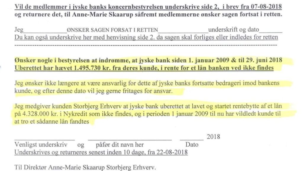 Lundgrens, Lund Elmer Sandager, Jyske Bank.  Share our call for help, but just for your information some have been blocked BANKNYT.dk on facebook, perhaps to cover the Danish criminal banks, and to hide the truth that Danish police will not investigate Danish banks that are reported for Fraud and Document Fake. 