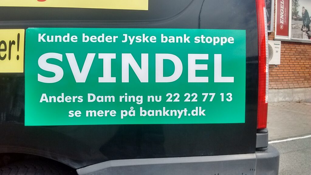 Welcome to Denmark's Criminal Banks, which deceive the bank's customers. Anders Dam JyskeBank leads the bank's fraud, along with the management. :-) In this Danish bank, the management is doing giant fraud against customer, together in a union. While other Danish banks only make money laundering, makes Jyskebank also document false and fraud. Since the Danish police do not want to stop the banks' obvious fraud, against their customers. Can we who are being deceived, only cry out to warn others against Danish banks like this Jyske Bank. We have tried to talk to the criminal gang, JYSKEBANK since May 2016. But the gang will not talk to their victim. :-) If it is just a matter of the bank's foundation is misunderstood, and the bank jyske bank does not itself believe, that the management are together in unity, and does and continues fraud against their customers. Why does the group jyskebank refuse to talk with us, but continues fraud against their customers. :-) When conversation promotes understanding. :-) For over 3 years we have tried to enter into a dialogue with the bank, who stubbornly refuses to talk to us. We should look at the matter together. And if we, as a customer, are wrong, we are the first to apologize We ask the Jyske Bank to receive our request, and the court's offer to meet, and together solve the jyske bank's problems. We therefore ask the board of directors, take its responsibility and loosen this small disagreement. Best regards May 28, 2019 Storbjerg Erhverv Management Søvej 5. 3100. Hornbæk. Phone 22227713