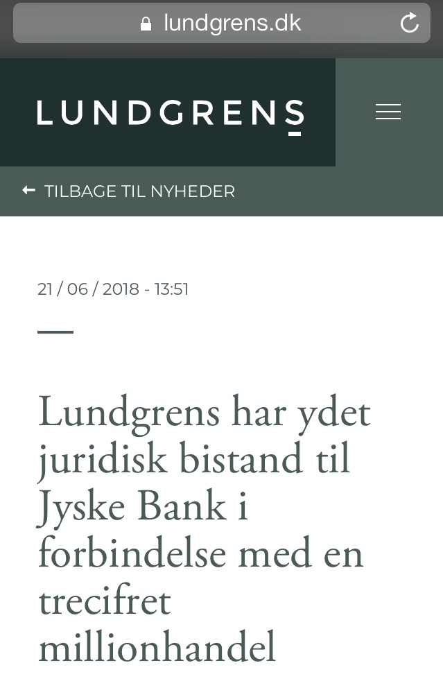 Alle i #jyskebank Koncernledelsen er tilbudt at underskrive dette, om ikke at ville fortsætte bedrageri mod kunde, desvære nægtede Sven Buhrækall Kurt Bligaard Pedersen Rina Asmussen Philip Baruch Jens Borup Keld Norup Christina Lykke Munk Johnny Christensen MarianneLillevang Anders Dam Niels Erik Jakobsen Per Skovhus Peter Schleidt nægter alle at underskrive, da de hellere vil bedrage kunde