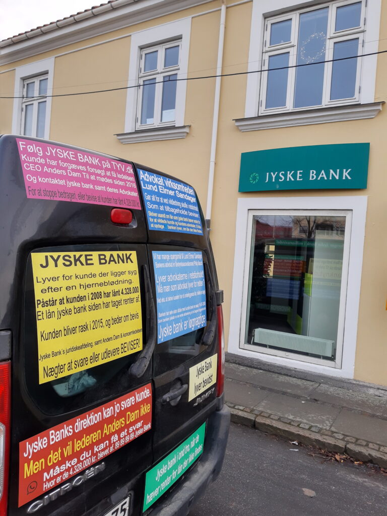 Bribery is not only a problem of Danish society. When a client hires Lundgrens Advokater, to file a case of fraud, executed against a Danish bank customer in Jyske Bank. And the client clearly and clearly tells Lundgren's attorneys that the fraud crime was committed by Jyske Bank, and this is done with the Group management's knowledge, and certainly contributes to the client in the case BS-402/2015-VIB When the customer saw over 1 year. after Lundgren's lawyer b occurred and shortly after the lawyers had been hired to file a fraud case against Jyske Bank. Discover that even the same Lundgren's lawyer company, has been employed by the Jyske Bank Group, in a trade for DKK 600 million. And the client also discovers that Lundgren's lawyers have countered that some of their client's claims were brought to court. When Lundgrens directly against the client's instructions, does not present any of the client's claims against Jyske Bank, which the client has many times given Lundgrens Advokater clear instructions to submit. What do you call it if Jyske Bank did not pay Lundgren's Return commission by giving Lundgren's lawyer partner company a million orders. Should Lundgren's Attorneys not be reported to the lawyer mentioned, as a total lawyer's house, since Lundgren's partner has all taken oaths. paragraph 10.4 of Lundgren's set of rules. When it comes to violation of good attorney practice, and possible receipt of return commission in the form of million work for Jyske Bank, neither Lundgrens nor Jyske Bank's Executive Board should hide the truth when the client only seeks the truth about Jyske Bank's real foundation.