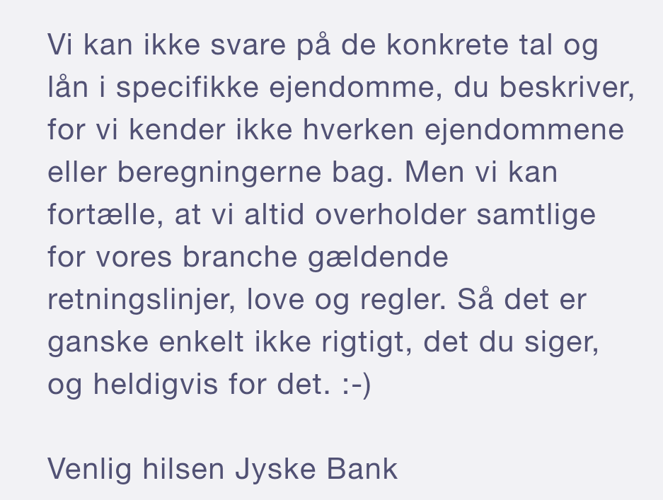 Medvirken direkte eller indirekte i jyske bank 11 års svindel / bedrageri mod kunde Et par søgeord er smuttet med. #JYSKE BANK BLEV OPDAGET / TAGET I AT LAVE #MANDATSVIG #BEDRAGERI #DOKUMENTFALSK #UDNYTTELSE #SVIG #FALSK #Bank #AnderChristianDam #Financial #News #Press #Share #Pol #Recommendation #Sale #Firesale #AndersDam #JyskeBank #ATP #PFA #MortenUlrikGade #PhilipBaruch #LES #LundElmerSandager #Nykredit #MetteEgholmNielsen #Loan #Fraud #CasperDamOlsen #NicolaiHansen #JeanettKofoed-Hansen #AnetteKirkeby #SørenWoergaaed #BirgitBushThuesen #Gangcrimes #Crimes #Koncernledelse #jyskebank #Koncernbestyrelsen #SvenBuhrkall #KurtBligaardPedersen #RinaAsmussen #PhilipBaruch #JensABorup #KeldNorup #ChristinaLykkeMunk #HaggaiKunisch #MarianneLillevang #Koncerndirektionen #AndersDam #LeifFLarsen #NielsErikJakobsen #PerSkovhus #PeterSchleidt