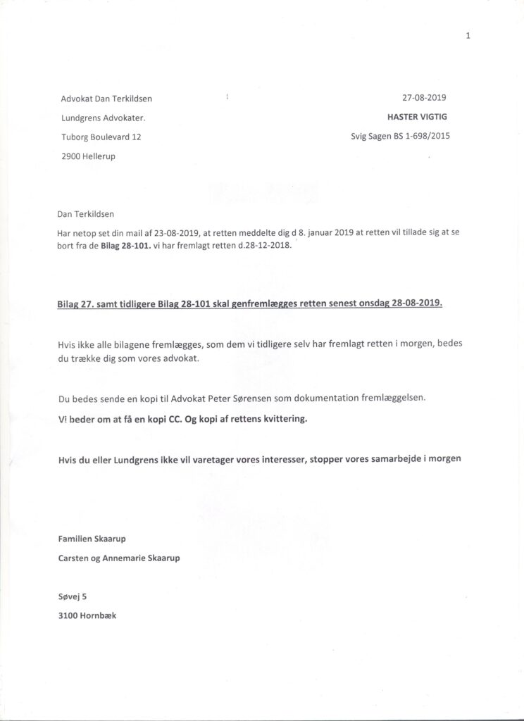 PERSONER SPECIALER KARRIERE OM OS KONTAKT ENGLISH Hvem søger du? SPECIALEOMRÅDE STILLING Skriv navn A ADAM FUSSING CLAUSEN ADVOKAT ALESSANDRO TRAINA ADVOKATDIRECTOR AMALIE BILTOFT LEGAL TRAINEE AMALIE CHRISTEL BJERG NIELSEN SAGSCONTROLLER AMANDA EMILIA KAMPH LEGAL TRAINEE AMANDA GULDAGER CLAUSEN ADVOKATFULDMÆGTIG ANDERS OREBY HANSEN ADVOKAT (L)PARTNER ANDREAS LYSKJÆR TOLMAN LEGAL TRAINEE ANN FRØLUND WINTHER ADVOKATDIRECTOR ANNA FJORDSIDE ADVOKAT BARSEL ANNE HANSEN-NORD ADVOKAT ANNE LYSEMOSE ADVOKAT BARSEL ANNE MARIE ABRAHAMSON ADVOKATPARTNER ANNE METTE SLOTH BERNER HEAD OF TRADEMARK PROSECUTIONEUROPEAN TRADEMARK & DESIGN ATTORNEY ANNE SOFIE JACOBS ADVOKAT ANNE VALLØ HANSEN TEAM ASSISTENT B BENEDICTE RØNBØG SECHER LEGAL TRAINEE BENJAMIN THIDEMANN ADVOKAT BETTINA HASSING HR CHEF BIRGITTE MILLER BRINCK EUROPEAN TRADEMARK & DESIGN ATTORNEY BUSAKORN SUKSAMRAN LINDE ØKONOMIMEDARBEJDER C CAMILLA BACH SCHOU STUB ADVOKATFULDMÆGTIG CAMILLA HEISEL TEAM ASSISTENT CARL JOHAN BJÆRGE ABRAHAMSON SUPPORTER CAROLINE BILLESØ PRIEMÉ SUPPORTER CECILIE GYRSTING ADVOKATFULDMÆGTIG CHARLOTTE KJELDSEN RECEPTIONIST CHARLOTTE LARSEN TEAM ASSISTENT PORTRÆT UNDERVEJS CHRISTIAN BREDTOFT GULDMANN ADVOKAT (L)PARTNER CHRISTIAN SCHERFIG ADVOKATPARTNER CHRISTINA BUHL NIELSEN ADVOKAT CHRISTOPHER HJULSAGER ADVOKATFULDMÆGTIG D DAN TERKILDSEN ADVOKATPARTNER DANIEL SCHIØTTE PETTERSSON LEGAL TRAINEE DITTE OPSTRUP ANDERSEN MARKETING MANAGER DORTE FRANDSEN TEAM ASSISTENT E ELISABETH EIBERG TEAM ASSISTENT ELISABETH THAL JANTZEN LEGAL TRAINEE EMIL HALD WINSTRØM ADVOKATFULDMÆGTIG EMILIE LERSTRØM ADVOKAT F FRANK TVEDE ØKONOMIMEDARBEJDER FREDERIK HASENBERG SUPPORTER FREDERIK HOLMSTED JENSEN LEGAL TRAINEE FREDERIKKE LINDBO HENNINGS ADVOKAT BARSEL H HANNAH DEHN-RASMUSSEN ADVOKATFULDMÆGTIG HANS HOLTEN INGERSLEV LEGAL TRAINEE PORTRÆT UNDERVEJS HEIDI THANNING RINGSTRØM SAGSCONTROLLER HELENA LYBÆK GUÐMUNDSDÓTTIR LEAD ADVISORPH.D. HELLE GROTHE NIELSEN BOBEHANDLERTEAM ASSISTENT I IDA JOHANNE DORÉ PAGH LEGAL TRAINEE IDA SIMONE SARBORG-PEDERSEN ADVOKATFULDMÆGTIG J JACOB HENRIKSEN IT STUDENT JACOB SKOVGAARD KRISTENSEN ADVOKATFULDMÆGTIG JAKOB SCHILDER-KNUDSEN ADVOKATPARTNER JAKOB SKOV BUNDGAARD ADVOKATFULDMÆGTIG JENS GRUNNET-NILSSON LEGAL TRAINEE JESPER CARØE PETERSEN SAGSCONTROLLER JESPER HJETTING ADVOKAT (H)DIRECTOR JESPER LUNDGREN ADVOKATOF COUNSEL JOAKIM WISCHMANN ADVOKAT JOHAN FREDERIK EHRENREICH ADVOKATFULDMÆGTIG JONAS ADSBØLL LEGAL TRAINEE PORTRÆT UNDERVEJS JONAS LYKKE HARTVIG NIELSEN ADVOKAT JULIE CATHRIN ROVSING ADVOKAT K KARIN KLINT HENRIKSEN ØKONOMICHEF KAROLINE STAMPE ERIKSEN SAGSCONTROLLER KIA ELISABETH GLAD ØKONOMIMEDARBEJDER KIRSTEN SEEBERG HR KONSULENT KLARA WINTHER KISELBERG LEGAL TRAINEE KRISTIAN GUSTAV ANDERSSON ADVOKATPARTNER KRISTIAN HØJBJERG JØRGENSEN SUPPORTER L LARS JAPP HASLUND DIRECTORHEAD OF DATA PROTECTION LARS KJÆR ADVOKATPARTNER LARS KROG ADVOKATDIRECTOR LARS PETERSEN ADVOKAT (H)OF COUNSEL LAURA HYANG KROER MADSEN ADVOKAT LENE WINTHER JENSEN RECEPTIONIST LINDA ZÜREK SAGSCONTROLLER LINE STOUGAARD ESKILDSEN ADVOKAT BARSEL LOUISE CECILIE MUNCK COMPLIANCE CONTROLLER M MADDALENA VOSS ADVOKATFULDMÆGTIG MAGNUS MØRCH TUXEN ADVOKATFULDMÆGTIG MAJA ILSØ LEGAL TRAINEE MAJSE JARLOV ADVOKAT MALENE OVERGAARD ADVOKATDIRECTOR MARCUS NIMMO ALLERUP BOGH LEGAL TRAINEE MARIA GISELA BRAMMER LEGAL TRAINEE MARIA WESSEL LINDBERG ADVOKATFULDMÆGTIG MARIE LOUISE AAGAARD ADVOKATDIRECTOR MARIE VON SICHLAU ADVOKATFULDMÆGTIG MARIO FERNANDEZ ADVOKATDIRECTORHEAD OF INDIRECT TAXES MARTIN AAGREN NIELSEN ADVOKAT (L) MARTIN BALSLEV ADVOKATFULDMÆGTIG MARTIN KIRKEGAARD DIREKTØR/CHIEF OPERATING OFFICER MATHIAS BELL WILLUMSEN ADVOKAT METTE MARIE NIELSEN ADVOKATFULDMÆGTIG METTE-MARIE VENDELBO HAMANN LEGAL TRAINEE MICHAEL ALSTRØM ADVOKAT (H)FORMAND FOR BESTYRELSENPARTNER MICHAEL AMSTRUP ADVOKAT (H)PARTNER MICHAEL GAARMANN ADVOKATPARTNER MICHALA RING GALE ADVOKAT MICKA SINETTE M. THORSEN TEAM ASSISTENT MORTEN ROSENMEJER ADVOKAT (L)PARTNER N NADIA AZAQUOUN ADVOKATFULDMÆGTIG NADIA BRANDT EXECUTIVE ASSISTANT NANNA MUNK WARMDAHL LEGAL TRAINEE NICOLAI B. SØRENSEN ADVOKAT (H)PARTNER NICOLAI THORNINGER ADVOKAT (L) NICOLE SOWE ADVOKATFULDMÆGTIG BARSEL NIELS GRAM-HANSSEN ADVOKATPARTNER NIELS WIVE KJÆRGAARD ADVOKAT (H)PARTNER NIKOLAJ BRANDT CLAUSEN IT CHEF NINA LUND-ANDERSEN ADVOKATFULDMÆGTIG NINA RINGEN ADVOKATPARTNER O OLIVIA SACEANU LEGAL TRAINEE P PEDRAM MOGHADDAM ADVOKATPARTNER PERNILLE HELLESØE TEAM ASSISTENT PETER ABILDGAARD ADVOKATFULDMÆGTIG PETER BRUUN NIKOLAJSEN ADVOKAT (L)PARTNER PETER CLEMMEN CHRISTENSEN ADVOKAT (H)PARTNER PETER MOLLERUP ADVOKAT (L)PARTNER PIA LYKKE MATHIASEN ADVOKATDIRECTOR R RASMUS REICHSTEIN ADVOKATFULDMÆGTIG RASMUS STUB ADVOKAT RASMUS VANG ADVOKAT (H)DIRECTOR REGITZE RUHOFF SUPPORTER RIKKE TOFT GRABSKI IT STUDENT S SARA KIRSTINE KLOUGART ADVOKAT SEBASTIAN DYHR RASMUSSEN LEGAL TRAINEE SEBASTIAN LYSHOLM NIELSEN ADVOKATDIRECTOR SIMONE EMILIE VIUF CHRISTIANSEN ADVOKATFULDMÆGTIG SISSEL BAY FRANDSEN TEAM ASSISTENT SOPHIA PATRICIA STRØMQVIST HR ASSISTENT STINE BERNT STRYHN ADVOKATDIRECTOR SØREN DANELUND REIPURTH ADVOKAT (L)DIRECTOR SØREN HILBERT ADVOKAT (L)PARTNER T THOMAS KRÆMER ADVOKATPARTNER THOMAS STAMPE ADVOKAT (H)PARTNER THOMAS SVENNINGSEN LEGAL TRAINEE THORSTEIN BOSERUP LEGAL TRAINEE TOBIAS VIETH ADVOKATPARTNER U URSULA IZZARD LEGAL TRAINEE V VIBE TOFTUM LEGAL TRAINEE Y YVONNE EJLERSEN TEAM ASSISTENT Samme rådgiver er altid med dig, når du arbejder med Lundgrens ADVOKATPARTNERSELSKAB TUBORG BOULEVARD 12 DK-2900 HELLERUP ÅBNINGSTIDER, ALLE HVERDAGE: 8.00-17.00 E-MAIL INFO@LUNDGRENS.DK LINKEDIN GÅ TIL LINKEDIN FACEBOOK GÅ TIL FACEBOOK TELEFON +45 3525 2535 CVR NR 36 44 20 42