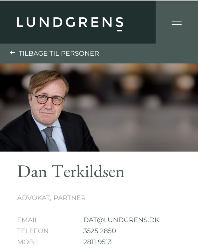 PERSONER SPECIALER KARRIERE OM OS KONTAKT ENGLISH Hvem søger du? SPECIALEOMRÅDE STILLING Skriv navn A ADAM FUSSING CLAUSEN ADVOKAT ALESSANDRO TRAINA ADVOKATDIRECTOR AMALIE BILTOFT LEGAL TRAINEE AMALIE CHRISTEL BJERG NIELSEN SAGSCONTROLLER AMANDA EMILIA KAMPH LEGAL TRAINEE AMANDA GULDAGER CLAUSEN ADVOKATFULDMÆGTIG ANDERS OREBY HANSEN ADVOKAT (L)PARTNER ANDREAS LYSKJÆR TOLMAN LEGAL TRAINEE ANN FRØLUND WINTHER ADVOKATDIRECTOR ANNA FJORDSIDE ADVOKAT BARSEL ANNE HANSEN-NORD ADVOKAT ANNE LYSEMOSE ADVOKAT BARSEL ANNE MARIE ABRAHAMSON ADVOKATPARTNER ANNE METTE SLOTH BERNER HEAD OF TRADEMARK PROSECUTIONEUROPEAN TRADEMARK & DESIGN ATTORNEY ANNE SOFIE JACOBS ADVOKAT ANNE VALLØ HANSEN TEAM ASSISTENT B BENEDICTE RØNBØG SECHER LEGAL TRAINEE BENJAMIN THIDEMANN ADVOKAT BETTINA HASSING HR CHEF BIRGITTE MILLER BRINCK EUROPEAN TRADEMARK & DESIGN ATTORNEY BUSAKORN SUKSAMRAN LINDE ØKONOMIMEDARBEJDER C CAMILLA BACH SCHOU STUB ADVOKATFULDMÆGTIG CAMILLA HEISEL TEAM ASSISTENT CARL JOHAN BJÆRGE ABRAHAMSON SUPPORTER CAROLINE BILLESØ PRIEMÉ SUPPORTER CECILIE GYRSTING ADVOKATFULDMÆGTIG CHARLOTTE KJELDSEN RECEPTIONIST CHARLOTTE LARSEN TEAM ASSISTENT PORTRÆT UNDERVEJS CHRISTIAN BREDTOFT GULDMANN ADVOKAT (L)PARTNER CHRISTIAN SCHERFIG ADVOKATPARTNER CHRISTINA BUHL NIELSEN ADVOKAT CHRISTOPHER HJULSAGER ADVOKATFULDMÆGTIG D DAN TERKILDSEN ADVOKATPARTNER DANIEL SCHIØTTE PETTERSSON LEGAL TRAINEE DITTE OPSTRUP ANDERSEN MARKETING MANAGER DORTE FRANDSEN TEAM ASSISTENT E ELISABETH EIBERG TEAM ASSISTENT ELISABETH THAL JANTZEN LEGAL TRAINEE EMIL HALD WINSTRØM ADVOKATFULDMÆGTIG EMILIE LERSTRØM ADVOKAT F FRANK TVEDE ØKONOMIMEDARBEJDER FREDERIK HASENBERG SUPPORTER FREDERIK HOLMSTED JENSEN LEGAL TRAINEE FREDERIKKE LINDBO HENNINGS ADVOKAT BARSEL H HANNAH DEHN-RASMUSSEN ADVOKATFULDMÆGTIG HANS HOLTEN INGERSLEV LEGAL TRAINEE PORTRÆT UNDERVEJS HEIDI THANNING RINGSTRØM SAGSCONTROLLER HELENA LYBÆK GUÐMUNDSDÓTTIR LEAD ADVISORPH.D. HELLE GROTHE NIELSEN BOBEHANDLERTEAM ASSISTENT I IDA JOHANNE DORÉ PAGH LEGAL TRAINEE IDA SIMONE SARBORG-PEDERSEN ADVOKATFULDMÆGTIG J JACOB HENRIKSEN IT STUDENT JACOB SKOVGAARD KRISTENSEN ADVOKATFULDMÆGTIG JAKOB SCHILDER-KNUDSEN ADVOKATPARTNER JAKOB SKOV BUNDGAARD ADVOKATFULDMÆGTIG JENS GRUNNET-NILSSON LEGAL TRAINEE JESPER CARØE PETERSEN SAGSCONTROLLER JESPER HJETTING ADVOKAT (H)DIRECTOR JESPER LUNDGREN ADVOKATOF COUNSEL JOAKIM WISCHMANN ADVOKAT JOHAN FREDERIK EHRENREICH ADVOKATFULDMÆGTIG JONAS ADSBØLL LEGAL TRAINEE PORTRÆT UNDERVEJS JONAS LYKKE HARTVIG NIELSEN ADVOKAT JULIE CATHRIN ROVSING ADVOKAT K KARIN KLINT HENRIKSEN ØKONOMICHEF KAROLINE STAMPE ERIKSEN SAGSCONTROLLER KIA ELISABETH GLAD ØKONOMIMEDARBEJDER KIRSTEN SEEBERG HR KONSULENT KLARA WINTHER KISELBERG LEGAL TRAINEE KRISTIAN GUSTAV ANDERSSON ADVOKATPARTNER KRISTIAN HØJBJERG JØRGENSEN SUPPORTER L LARS JAPP HASLUND DIRECTORHEAD OF DATA PROTECTION LARS KJÆR ADVOKATPARTNER LARS KROG ADVOKATDIRECTOR LARS PETERSEN ADVOKAT (H)OF COUNSEL LAURA HYANG KROER MADSEN ADVOKAT LENE WINTHER JENSEN RECEPTIONIST LINDA ZÜREK SAGSCONTROLLER LINE STOUGAARD ESKILDSEN ADVOKAT BARSEL LOUISE CECILIE MUNCK COMPLIANCE CONTROLLER M MADDALENA VOSS ADVOKATFULDMÆGTIG MAGNUS MØRCH TUXEN ADVOKATFULDMÆGTIG MAJA ILSØ LEGAL TRAINEE MAJSE JARLOV ADVOKAT MALENE OVERGAARD ADVOKATDIRECTOR MARCUS NIMMO ALLERUP BOGH LEGAL TRAINEE MARIA GISELA BRAMMER LEGAL TRAINEE MARIA WESSEL LINDBERG ADVOKATFULDMÆGTIG MARIE LOUISE AAGAARD ADVOKATDIRECTOR MARIE VON SICHLAU ADVOKATFULDMÆGTIG MARIO FERNANDEZ ADVOKATDIRECTORHEAD OF INDIRECT TAXES MARTIN AAGREN NIELSEN ADVOKAT (L) MARTIN BALSLEV ADVOKATFULDMÆGTIG MARTIN KIRKEGAARD DIREKTØR/CHIEF OPERATING OFFICER MATHIAS BELL WILLUMSEN ADVOKAT METTE MARIE NIELSEN ADVOKATFULDMÆGTIG METTE-MARIE VENDELBO HAMANN LEGAL TRAINEE MICHAEL ALSTRØM ADVOKAT (H)FORMAND FOR BESTYRELSENPARTNER MICHAEL AMSTRUP ADVOKAT (H)PARTNER MICHAEL GAARMANN ADVOKATPARTNER MICHALA RING GALE ADVOKAT MICKA SINETTE M. THORSEN TEAM ASSISTENT MORTEN ROSENMEJER ADVOKAT (L)PARTNER N NADIA AZAQUOUN ADVOKATFULDMÆGTIG NADIA BRANDT EXECUTIVE ASSISTANT NANNA MUNK WARMDAHL LEGAL TRAINEE NICOLAI B. SØRENSEN ADVOKAT (H)PARTNER NICOLAI THORNINGER ADVOKAT (L) NICOLE SOWE ADVOKATFULDMÆGTIG BARSEL NIELS GRAM-HANSSEN ADVOKATPARTNER NIELS WIVE KJÆRGAARD ADVOKAT (H)PARTNER NIKOLAJ BRANDT CLAUSEN IT CHEF NINA LUND-ANDERSEN ADVOKATFULDMÆGTIG NINA RINGEN ADVOKATPARTNER O OLIVIA SACEANU LEGAL TRAINEE P PEDRAM MOGHADDAM ADVOKATPARTNER PERNILLE HELLESØE TEAM ASSISTENT PETER ABILDGAARD ADVOKATFULDMÆGTIG PETER BRUUN NIKOLAJSEN ADVOKAT (L)PARTNER PETER CLEMMEN CHRISTENSEN ADVOKAT (H)PARTNER PETER MOLLERUP ADVOKAT (L)PARTNER PIA LYKKE MATHIASEN ADVOKATDIRECTOR R RASMUS REICHSTEIN ADVOKATFULDMÆGTIG RASMUS STUB ADVOKAT RASMUS VANG ADVOKAT (H)DIRECTOR REGITZE RUHOFF SUPPORTER RIKKE TOFT GRABSKI IT STUDENT S SARA KIRSTINE KLOUGART ADVOKAT SEBASTIAN DYHR RASMUSSEN LEGAL TRAINEE SEBASTIAN LYSHOLM NIELSEN ADVOKATDIRECTOR SIMONE EMILIE VIUF CHRISTIANSEN ADVOKATFULDMÆGTIG SISSEL BAY FRANDSEN TEAM ASSISTENT SOPHIA PATRICIA STRØMQVIST HR ASSISTENT STINE BERNT STRYHN ADVOKATDIRECTOR SØREN DANELUND REIPURTH ADVOKAT (L)DIRECTOR SØREN HILBERT ADVOKAT (L)PARTNER T THOMAS KRÆMER ADVOKATPARTNER THOMAS STAMPE ADVOKAT (H)PARTNER THOMAS SVENNINGSEN LEGAL TRAINEE THORSTEIN BOSERUP LEGAL TRAINEE TOBIAS VIETH ADVOKATPARTNER U URSULA IZZARD LEGAL TRAINEE V VIBE TOFTUM LEGAL TRAINEE Y YVONNE EJLERSEN TEAM ASSISTENT Samme rådgiver er altid med dig, når du arbejder med Lundgrens ADVOKATPARTNERSELSKAB TUBORG BOULEVARD 12 DK-2900 HELLERUP ÅBNINGSTIDER, ALLE HVERDAGE: 8.00-17.00 E-MAIL INFO@LUNDGRENS.DK LINKEDIN GÅ TIL LINKEDIN FACEBOOK GÅ TIL FACEBOOK TELEFON +45 3525 2535 CVR NR 36 44 20 42