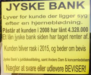Vedtægter § 1 Stk. 1: Bankens navn er Jyske Bank A/S. Stk. 4: Bankens formål er som bank og som moderselskab at drive bankvirksomhed efter lovgivningen Stk. 5: Banken drives i overensstemmelse med redelig forretningsskik, god bankpraksis og bankens værdier og holdninger :-) :-) Lidt søge ord. #Justitsministeriet #Finansministeriet #Statsministeriet JYSKE BANK BLEV OPDAGET / TAGET I AT LAVE #MANDATSVIG #BEDRAGERI #DOKUMENTFALSK #UDNYTTELSE #SVIG #FALSK / #Bank #AnderChristianDam #Financial #News #Press #Share #Pol #Recommendation #Sale #Firesale #AndersDam #JyskeBank #ATP #PFA #MortenUlrikGade #PhilipBaruch #LES #Boxen Jyske Bank Boxen #KristianAmbjørnBuus-Nielsen #LundElmerSandager #Nykredit #MetteEgholmNielsen #Loan #Fraud #CasperDamOlsen #NicolaiHansen #JeanettKofoed-Hansen #AnetteKirkeby #SørenWoergaaed #BirgitBushThuesen #Gangcrimes #Crimes #Koncernledelse #jyskebank #Koncernbestyrelsen #SvenBuhrkall #KurtBligaardPedersen #RinaAsmussen #PhilipBaruch #JensABorup #KeldNorup #ChristinaLykkeMunk #HaggaiKunisc