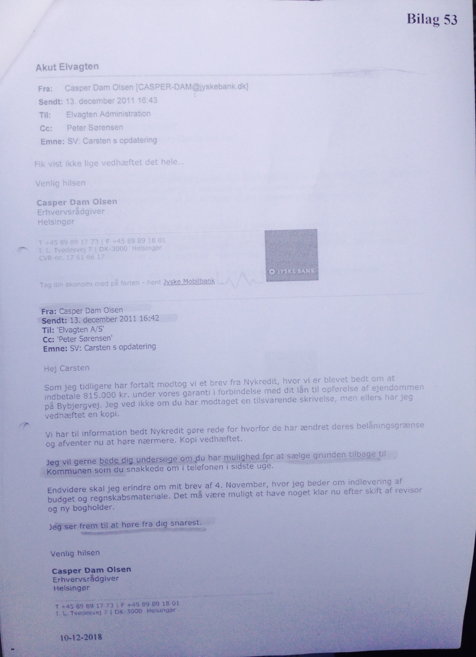 Jyske bank er dybt kriminel, når bankens ledelse står bag bedrageri imod bankens små kunder, som her i sagen BS 1-698/2015 og ATP fonden er velvidende om at selve bestyrelsen står bag koncernens fortsatte millionsvindel mod bankens kunde, hvilket får ATP til at have støre tillid til Danske svindel banker. ATP OPLYSER AT ATP ER LIGEGLADE MED OPLYSNINGER OG BEVISER, AT JYSKE BANK KONCERNEN STÅR BAG MILLION BEDRAGERI, JYSKE BANK ER EN FORETNING SOM ATP GERNE SÆTTER DINE OPSPARET PENGE I "DINE ATP PENSION SÆTTES I KRIMINELLE BANKER SOM HER JYSKE BANK" For at du kan få et bedre afkast på din tillægspension i ATP. ATP bekymrer sig ikke om hvordan jyske bank driver bankvirksomhed. :-( Anders Dam jyske bank, lader bedrageri med falsk lån fortsætte, efter han fik det oplyst, jyske bank ønsker ikke dialog, Philip Baruch bestyrelsen svare for Anders Dam, og frabeder sig henvendelser Jyske Bank stjæler af kundes kundes penge, betroet midler for falske lån og sikkerhed Jyske Bank nægter at svare, og skriver banken er hæderlige og ærlige. Retsag mod jyske bank handler om bankens troværdig Simpelt Tyveri og Bedrageri, Dokdomentfslsk. Hvem KA jyske bank uden fornuft 40 Spørgsmål jyske bank ikke vil svare på I fik 1 år at svare på om det lån i Nykredit på 4.328.000 kr. er falsk eller sandt. Det er falsk dokumentfalsk, Nykredit bekræfter -- 1. Hvordan kan jyske bank lave 2 byggekreditter, til 2 forskellige virksomheder, (2 cvr nummer). Både samtidige og overlappende altså på samme kontonummer. ?. Er det ikke det samme som at sætte den samme nummerplade på 2 forskellige biler Samtidigt :-) ? Hvordan ved man hvilket cvr. Som betaler når der er 2 virksomheder på ? — 2. Hvordan kan et swap bilag, blive væk. ? Altså den swap aftale, som kun er indgået, under forudsætning hvis man hjemtager det underlægende lånetilbud ? Det er her vist bare 2 bilag, som er blevet væk, for jyske bank. :-) En aftale og at aftalen lukkes. Og måske er andre bilag også blevet væk, hvis de findes :-) -- 3. Selve forudsætning for swap aftalen. Var både forkert og mangelfuld, og havde kun et formål. At jyske bank, måske bevist har fortiet og tilbageholdt flere oplysninger, over for deres kunde, forud for en swap aftale, har du vores ord på. Jyske bank syntes tilsyndeladende ikke at huske, hvad banken oplyste i deres swap anbefalinger, og benægter derfor at have tilbage holdt oplysninger. Desvære har vi ikke optagelser af disse samtaler. Vi kommer ind på hvad jyske bank faktisk oplyste og svarede. Vi viste på daværende tidspunkt desvære ikke, at jyske bank efterfølgende ville benægte. Og at det derfor var nødvendigt at optage samtaler i jyske bank. Efterfølgende har vi dog fundet flere beviser, på at jyske bank har løjet for os i gennem de sidste 8 år. Vi kan og vil bevise, dokumentere løgne fra jyske bank. -- 4. Hvordan kan et swap bilag, blive væk. ? Altså en swap aftale der bliver lukket. og derefter forsvinde, for jyske bank ? Det er vist her bare de 2 bilag der er blevet væk, for jyske bank. :-) (Det ene bilag finder jyske bank dog igen 7 år efter) :-) -- 5. Hvorfor er de 2 bilag, ikke medtaget på årsopgørelsen, for det år hvor aftalen laves og lukkes. Der findes på årsopgørelsen kun den swap jyske bank egenhændigt har lavet. Det ene af de forsvundet bilag, er heldigvis efterfølgende dukket op igen, i en mail fremsendt fra et bestyrelsesmedlem. Men det er ikke på års opgørelsen ? :-) — 6. Hvordan kan jyske bank, egenhændigt lave en ny swap aftale, uden at tale med deres kunde først ?. :-) Og derefter indsætte deres nye swap bilag, i stedet for det swap bilag der i første omgang forsvandt :-). fra jyske bank. Heldigvis dukkede det forsvundet bilag op igen, i et fremsendt svar fra jyske bank sep. 2015 Da en af jyske banks bestyrelsesmedlemmer og advokat, var så venlig og sender en kopi til retten i Viborg, i den anlagte sag mod jyske bank. :-) Og at jyske bank derefter februar 2015 på spørgsmål, oplyser at de kun har ombytte de 2 bilag. Her er tale om et bilag / en swap aftale, som kunden ikke har anmodet jyske bank om at lave, eller indsætte til et lånetilbud. Findes der en mundtlig eller en skriftlig godkendelse af den aftale / bilag om det :-) Vi efterlyser bevis. — 7. Hvordan kan jyske bank lade en ikke eksisterende gæld tinglyse. Altså lade et lånetilbud tinglyse som det var hvemtaget når lånet ikke er hjemtaget, eller overhoved findes hjemtaget og udbetalt :-) En kopi af hjemtagetelses anmodning med min underskrift og kopi af udbetalingen, er blevet efterlyst. — 8. Hvilket bilag er brugt over for tinglysningsretten, for at kunne tinglyse lånet, der aldrig er blevet hjemtaget. — 9. Hvordan kan jyske bank hæve af betroede midler, til tinglysning af et lån i Nykredit, som ikke findes. først efter selv at blive stævnet indrømmer Nykredit, at de intet kender til lånet.? Lånet som jyske bank nægter at bevise hjemtaget og udbetalt. -- 10. Hvordan kan jyske bank hæve af betroede midler, for låne sagsomkostninger til Nykredit Som Nykredit efter selv at være stævnet, indrømmer at de intet kender til. Lånet som jyske bank hæver lånesags omkostninger for at formidle. Og som jyske bank nægter at bevise findes, som hjemtaget og udbetalt. — 11. Hvordan kan jysk bank hæve af betroet midler, til gebyr for at lave sikkerhed over for Nykredit på et lån der ikke findes.? — 12. Hvordan kan jyske bank kræve en grund tvangssolgt, når banken ved de ikke selv har første ret til provenuet. min ejendomsret er blevet krænket. — 13. Hvordan kan jyske bank forsvare at banken kræver et påstået underliggende lån til en swap (der der ikke er godkendt) afdrage ekstraordinært, og samtidig selv hæve renter af provenuet frem til 2028. er det ikke bedrageri. ? — 14. Hvordan kan jyske bank nægte at have krævet et tvangssalg, når banken udmærket ved, at det alene var et krav fra jyske bank. — 15. Hvordan kan jyske bank forklarer at deres advokat og bestyrelse efter nok 20 breve, alle med samme meget klare og tydelige spørgsmål, vælger at svare direkte forkert på spørgsmål, om et lån var hjemtaget og blevet udbetalt mm.? altså forsøge at vildlede. — 16. Hvorfor lyver jyske bank, over for sin kunde, skriver direkte usandt i mail om at et lån findes, selv om banken ved det er usandt. — 17. Hvorfor lyver jyske bank, når de skriver i mail at jeg har lavet lånet om, igen når banken ved det aldrig har været hjemtaget, så kan det heller ikke omlægges. ? — 18. Hvorfor vil jyske bank ikke svare deres kunder, som stiller spørgsmål, om et lån kunden ved ikke har hjemtaget. Det er vel banken, jyske bank som skal bevise, at kunden har hjemtaget, et lån i Nykredit. Selv om Nykredit bekræfter at de intet kender til det påstået lån ? — 19. Hvorfor nægter jyske bank at modtage provenuet, efter jyske Banks krævede tvangs salg af grunden — 20. Hvorfor nægter jyske bank at lave deponeringskonto. Kort sagt hvorfor nægter jyske bank, alt til at jyske bank skulle være involveret i kravet, om tvangssalget, når jyske bank ikke kan være i tvivl om hvad banken laver. 3 år skulle der gå, før jyske bank ville medvirke til at afslutte handlen, og nyt tab kunne konstateres, se bilag — 21. Hvorfor godkender jyske bank et byggebudget, som jyske bank ved ikke stemmer, Jyske bank’s mand siger flere gange,om jeg har husket alt, (der er glemt provisioner renter mm) Skulle banken ikke kunne se det ? Jyske Bank siger så sender i budgettet til godkendelse i Nykredit, og i dag ved jeg det er alene jyske bank der godkendte det. Dette oplyste Nykredit oplyste på møde i forbindelse med de selv blev stævnet. — 22. Hvorfor ville jyske Bank ikke hjælpe, at finde ud af hvem som indsatte kr. 1.000.000 kr ( 1 million.) på min konto, selv om jyske bank godt viste svaret. Det kunne være en fejl eller hvidvaskning. ? — 23. Hvorfor oplyser jyske bank at man skal skynde sig at få og hjemtage et lån, da man ellers nok ikke kan låne hele beløbet. ? Jyske bank har selv godkendt budgettet og lånet over for Nykredit, som efterfølgende ikke vil godkende lånebeløbet og kræver det nedbragt med 800.000 kr Kan også hænge sammen med at der er en Swap som ikke skulle betyde noget, bidraget stiger således fra 0,8 % til 3 % Dette har Nykredit bekræftet telefonisk er grundet swappen, men afviser efterfølgende på mail at skulle have bekræftet dette. (Klog af skade, så det findes en optagelse der bekræfter.) En Swap jyske bank ikke oplyser Nykredit noget om, som at jyske bank ønsker denne Swap med på et lån. (Nu er denne Swap dog kun lavet og indsat af jyske bank, uden anmodning eller godkendelse.) - 24. Er det rigtigt at jyske bank efter at først have godkendt et bygge projekt med lån på 4.300.000 kr. overfor nykredit, under betingelser som er overholdt. Derefter ved færdiggørelsen, får oplyst at der kun kan lånes 3.500.000 kr. Og det af jyske Bank, hjemtaget lån i Nykredit nu skal nedbringes med 800.000 kr. Grundet Nykredit efter at have set ejendommen og opdaget der er en Swap registeret ikke vil godkende det lån som jyske bank godkendte. ? - 25. Er det rigtigt at jyske bank, nu har bragt deres kunde ud i at måtte låne de penge i jyske bank som lånet skulle nedbringes med Og til en rente på 9,25 % - 26. Er det rigtigt at jyske bank efterfølgende krævede salgsfuldmagt til at kunne sælge den nybyggede ejendom. ? - 27. Er det rigtigt at jyske bank efterfølgende krævede salgsfuldmagt til at kunne sælge den låntagers private ejendom. ? - 28. Er det rigtigt at jyske bank spærrede deres kundes kontoer for at afkræve underskrifter på disse salgs fuldmagter, Samt for at få deres kunde, til at indgå afdrags aftaler med banken, som kunden meget nemt kunne risikere ikke at kunne overholde. Aftaler som udspringer sig af swappen og det underlægende lån :-) - 29. Er det rigtigt at jyske bank spændte deres kunde så hårdt. Har jyske bank spekuleret i at kunden ikke måtte have mulighed for at indbringe sagen for retten, hvorfor det har været jyske Banks ønske at stække kunden ØKNOMISK Således at kunden med stor sandsynlighed, ikke kunne finde penge til at hyrer en advokat. Så frem kunden nu ville fortsætte den sag, der allerede var indbragt for penge instituttets ankenævn. - 30. Er det rigtigt at jyske bank efterfølgende, ville have pant i alle virksomhedens anparter, således banken fik fuld kontrol. Hvilket 100 % ville have ført til konkurs, såfremt det var lykkes banken, at få en underskrift. - 31. Er det rigtigt at kunden ikke kunne betale andre kreditorer, da jyske bank forfordelte sig selv, ved at sikker sig pant i alt. Og at kunden derved mistede et 25 årig gammel virksomhed, og tabte aktie kapitalen. Se mere på private FB profil -Banknyt dk Mvh Carsten