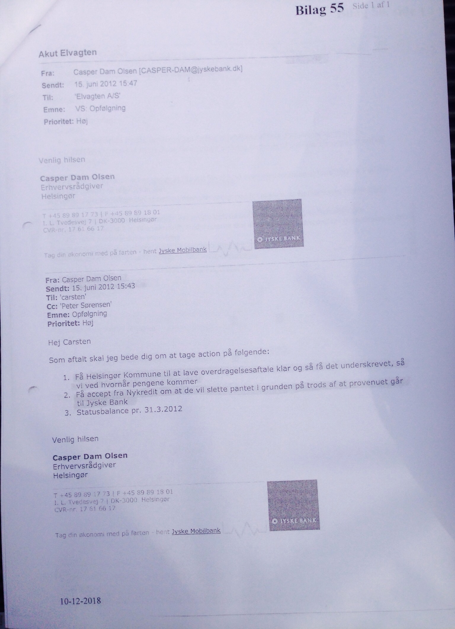 Jyske bank er dybt kriminel, når bankens ledelse står bag bedrageri imod bankens små kunder, som her i sagen BS 1-698/2015 og ATP fonden er velvidende om at selve bestyrelsen står bag koncernens fortsatte millionsvindel mod bankens kunde, hvilket får ATP til at have støre tillid til Danske svindel banker. ATP OPLYSER AT ATP ER LIGEGLADE MED OPLYSNINGER OG BEVISER, AT JYSKE BANK KONCERNEN STÅR BAG MILLION BEDRAGERI, JYSKE BANK ER EN FORETNING SOM ATP GERNE SÆTTER DINE OPSPARET PENGE I "DINE ATP PENSION SÆTTES I KRIMINELLE BANKER SOM HER JYSKE BANK" For at du kan få et bedre afkast på din tillægspension i ATP. ATP bekymrer sig ikke om hvordan jyske bank driver bankvirksomhed. :-( Anders Dam jyske bank, lader bedrageri med falsk lån fortsætte, efter han fik det oplyst, jyske bank ønsker ikke dialog, Philip Baruch bestyrelsen svare for Anders Dam, og frabeder sig henvendelser Jyske Bank stjæler af kundes kundes penge, betroet midler for falske lån og sikkerhed Jyske Bank nægter at svare, og skriver banken er hæderlige og ærlige. Retsag mod jyske bank handler om bankens troværdig Simpelt Tyveri og Bedrageri, Dokdomentfslsk. Hvem KA jyske bank uden fornuft 40 Spørgsmål jyske bank ikke vil svare på I fik 1 år at svare på om det lån i Nykredit på 4.328.000 kr. er falsk eller sandt. Det er falsk dokumentfalsk, Nykredit bekræfter -- 1. Hvordan kan jyske bank lave 2 byggekreditter, til 2 forskellige virksomheder, (2 cvr nummer). Både samtidige og overlappende altså på samme kontonummer. ?. Er det ikke det samme som at sætte den samme nummerplade på 2 forskellige biler Samtidigt :-) ? Hvordan ved man hvilket cvr. Som betaler når der er 2 virksomheder på ? — 2. Hvordan kan et swap bilag, blive væk. ? Altså den swap aftale, som kun er indgået, under forudsætning hvis man hjemtager det underlægende lånetilbud ? Det er her vist bare 2 bilag, som er blevet væk, for jyske bank. :-) En aftale og at aftalen lukkes. Og måske er andre bilag også blevet væk, hvis de findes :-) -- 3. Selve forudsætning for swap aftalen. Var både forkert og mangelfuld, og havde kun et formål. At jyske bank, måske bevist har fortiet og tilbageholdt flere oplysninger, over for deres kunde, forud for en swap aftale, har du vores ord på. Jyske bank syntes tilsyndeladende ikke at huske, hvad banken oplyste i deres swap anbefalinger, og benægter derfor at have tilbage holdt oplysninger. Desvære har vi ikke optagelser af disse samtaler. Vi kommer ind på hvad jyske bank faktisk oplyste og svarede. Vi viste på daværende tidspunkt desvære ikke, at jyske bank efterfølgende ville benægte. Og at det derfor var nødvendigt at optage samtaler i jyske bank. Efterfølgende har vi dog fundet flere beviser, på at jyske bank har løjet for os i gennem de sidste 8 år. Vi kan og vil bevise, dokumentere løgne fra jyske bank. -- 4. Hvordan kan et swap bilag, blive væk. ? Altså en swap aftale der bliver lukket. og derefter forsvinde, for jyske bank ? Det er vist her bare de 2 bilag der er blevet væk, for jyske bank. :-) (Det ene bilag finder jyske bank dog igen 7 år efter) :-) -- 5. Hvorfor er de 2 bilag, ikke medtaget på årsopgørelsen, for det år hvor aftalen laves og lukkes. Der findes på årsopgørelsen kun den swap jyske bank egenhændigt har lavet. Det ene af de forsvundet bilag, er heldigvis efterfølgende dukket op igen, i en mail fremsendt fra et bestyrelsesmedlem. Men det er ikke på års opgørelsen ? :-) — 6. Hvordan kan jyske bank, egenhændigt lave en ny swap aftale, uden at tale med deres kunde først ?. :-) Og derefter indsætte deres nye swap bilag, i stedet for det swap bilag der i første omgang forsvandt :-). fra jyske bank. Heldigvis dukkede det forsvundet bilag op igen, i et fremsendt svar fra jyske bank sep. 2015 Da en af jyske banks bestyrelsesmedlemmer og advokat, var så venlig og sender en kopi til retten i Viborg, i den anlagte sag mod jyske bank. :-) Og at jyske bank derefter februar 2015 på spørgsmål, oplyser at de kun har ombytte de 2 bilag. Her er tale om et bilag / en swap aftale, som kunden ikke har anmodet jyske bank om at lave, eller indsætte til et lånetilbud. Findes der en mundtlig eller en skriftlig godkendelse af den aftale / bilag om det :-) Vi efterlyser bevis. — 7. Hvordan kan jyske bank lade en ikke eksisterende gæld tinglyse. Altså lade et lånetilbud tinglyse som det var hvemtaget når lånet ikke er hjemtaget, eller overhoved findes hjemtaget og udbetalt :-) En kopi af hjemtagetelses anmodning med min underskrift og kopi af udbetalingen, er blevet efterlyst. — 8. Hvilket bilag er brugt over for tinglysningsretten, for at kunne tinglyse lånet, der aldrig er blevet hjemtaget. — 9. Hvordan kan jyske bank hæve af betroede midler, til tinglysning af et lån i Nykredit, som ikke findes. først efter selv at blive stævnet indrømmer Nykredit, at de intet kender til lånet.? Lånet som jyske bank nægter at bevise hjemtaget og udbetalt. -- 10. Hvordan kan jyske bank hæve af betroede midler, for låne sagsomkostninger til Nykredit Som Nykredit efter selv at være stævnet, indrømmer at de intet kender til. Lånet som jyske bank hæver lånesags omkostninger for at formidle. Og som jyske bank nægter at bevise findes, som hjemtaget og udbetalt. — 11. Hvordan kan jysk bank hæve af betroet midler, til gebyr for at lave sikkerhed over for Nykredit på et lån der ikke findes.? — 12. Hvordan kan jyske bank kræve en grund tvangssolgt, når banken ved de ikke selv har første ret til provenuet. min ejendomsret er blevet krænket. — 13. Hvordan kan jyske bank forsvare at banken kræver et påstået underliggende lån til en swap (der der ikke er godkendt) afdrage ekstraordinært, og samtidig selv hæve renter af provenuet frem til 2028. er det ikke bedrageri. ? — 14. Hvordan kan jyske bank nægte at have krævet et tvangssalg, når banken udmærket ved, at det alene var et krav fra jyske bank. — 15. Hvordan kan jyske bank forklarer at deres advokat og bestyrelse efter nok 20 breve, alle med samme meget klare og tydelige spørgsmål, vælger at svare direkte forkert på spørgsmål, om et lån var hjemtaget og blevet udbetalt mm.? altså forsøge at vildlede. — 16. Hvorfor lyver jyske bank, over for sin kunde, skriver direkte usandt i mail om at et lån findes, selv om banken ved det er usandt. — 17. Hvorfor lyver jyske bank, når de skriver i mail at jeg har lavet lånet om, igen når banken ved det aldrig har været hjemtaget, så kan det heller ikke omlægges. ? — 18. Hvorfor vil jyske bank ikke svare deres kunder, som stiller spørgsmål, om et lån kunden ved ikke har hjemtaget. Det er vel banken, jyske bank som skal bevise, at kunden har hjemtaget, et lån i Nykredit. Selv om Nykredit bekræfter at de intet kender til det påstået lån ? — 19. Hvorfor nægter jyske bank at modtage provenuet, efter jyske Banks krævede tvangs salg af grunden — 20. Hvorfor nægter jyske bank at lave deponeringskonto. Kort sagt hvorfor nægter jyske bank, alt til at jyske bank skulle være involveret i kravet, om tvangssalget, når jyske bank ikke kan være i tvivl om hvad banken laver. 3 år skulle der gå, før jyske bank ville medvirke til at afslutte handlen, og nyt tab kunne konstateres, se bilag — 21. Hvorfor godkender jyske bank et byggebudget, som jyske bank ved ikke stemmer, Jyske bank’s mand siger flere gange,om jeg har husket alt, (der er glemt provisioner renter mm) Skulle banken ikke kunne se det ? Jyske Bank siger så sender i budgettet til godkendelse i Nykredit, og i dag ved jeg det er alene jyske bank der godkendte det. Dette oplyste Nykredit oplyste på møde i forbindelse med de selv blev stævnet. — 22. Hvorfor ville jyske Bank ikke hjælpe, at finde ud af hvem som indsatte kr. 1.000.000 kr ( 1 million.) på min konto, selv om jyske bank godt viste svaret. Det kunne være en fejl eller hvidvaskning. ? — 23. Hvorfor oplyser jyske bank at man skal skynde sig at få og hjemtage et lån, da man ellers nok ikke kan låne hele beløbet. ? Jyske bank har selv godkendt budgettet og lånet over for Nykredit, som efterfølgende ikke vil godkende lånebeløbet og kræver det nedbragt med 800.000 kr Kan også hænge sammen med at der er en Swap som ikke skulle betyde noget, bidraget stiger således fra 0,8 % til 3 % Dette har Nykredit bekræftet telefonisk er grundet swappen, men afviser efterfølgende på mail at skulle have bekræftet dette. (Klog af skade, så det findes en optagelse der bekræfter.) En Swap jyske bank ikke oplyser Nykredit noget om, som at jyske bank ønsker denne Swap med på et lån. (Nu er denne Swap dog kun lavet og indsat af jyske bank, uden anmodning eller godkendelse.) - 24. Er det rigtigt at jyske bank efter at først have godkendt et bygge projekt med lån på 4.300.000 kr. overfor nykredit, under betingelser som er overholdt. Derefter ved færdiggørelsen, får oplyst at der kun kan lånes 3.500.000 kr. Og det af jyske Bank, hjemtaget lån i Nykredit nu skal nedbringes med 800.000 kr. Grundet Nykredit efter at have set ejendommen og opdaget der er en Swap registeret ikke vil godkende det lån som jyske bank godkendte. ? - 25. Er det rigtigt at jyske bank, nu har bragt deres kunde ud i at måtte låne de penge i jyske bank som lånet skulle nedbringes med Og til en rente på 9,25 % - 26. Er det rigtigt at jyske bank efterfølgende krævede salgsfuldmagt til at kunne sælge den nybyggede ejendom. ? - 27. Er det rigtigt at jyske bank efterfølgende krævede salgsfuldmagt til at kunne sælge den låntagers private ejendom. ? - 28. Er det rigtigt at jyske bank spærrede deres kundes kontoer for at afkræve underskrifter på disse salgs fuldmagter, Samt for at få deres kunde, til at indgå afdrags aftaler med banken, som kunden meget nemt kunne risikere ikke at kunne overholde. Aftaler som udspringer sig af swappen og det underlægende lån :-) - 29. Er det rigtigt at jyske bank spændte deres kunde så hårdt. Har jyske bank spekuleret i at kunden ikke måtte have mulighed for at indbringe sagen for retten, hvorfor det har været jyske Banks ønske at stække kunden ØKNOMISK Således at kunden med stor sandsynlighed, ikke kunne finde penge til at hyrer en advokat. Så frem kunden nu ville fortsætte den sag, der allerede var indbragt for penge instituttets ankenævn. - 30. Er det rigtigt at jyske bank efterfølgende, ville have pant i alle virksomhedens anparter, således banken fik fuld kontrol. Hvilket 100 % ville have ført til konkurs, såfremt det var lykkes banken, at få en underskrift. - 31. Er det rigtigt at kunden ikke kunne betale andre kreditorer, da jyske bank forfordelte sig selv, ved at sikker sig pant i alt. Og at kunden derved mistede et 25 årig gammel virksomhed, og tabte aktie kapitalen. Se mere på private FB profil -Banknyt dk Mvh Carsten