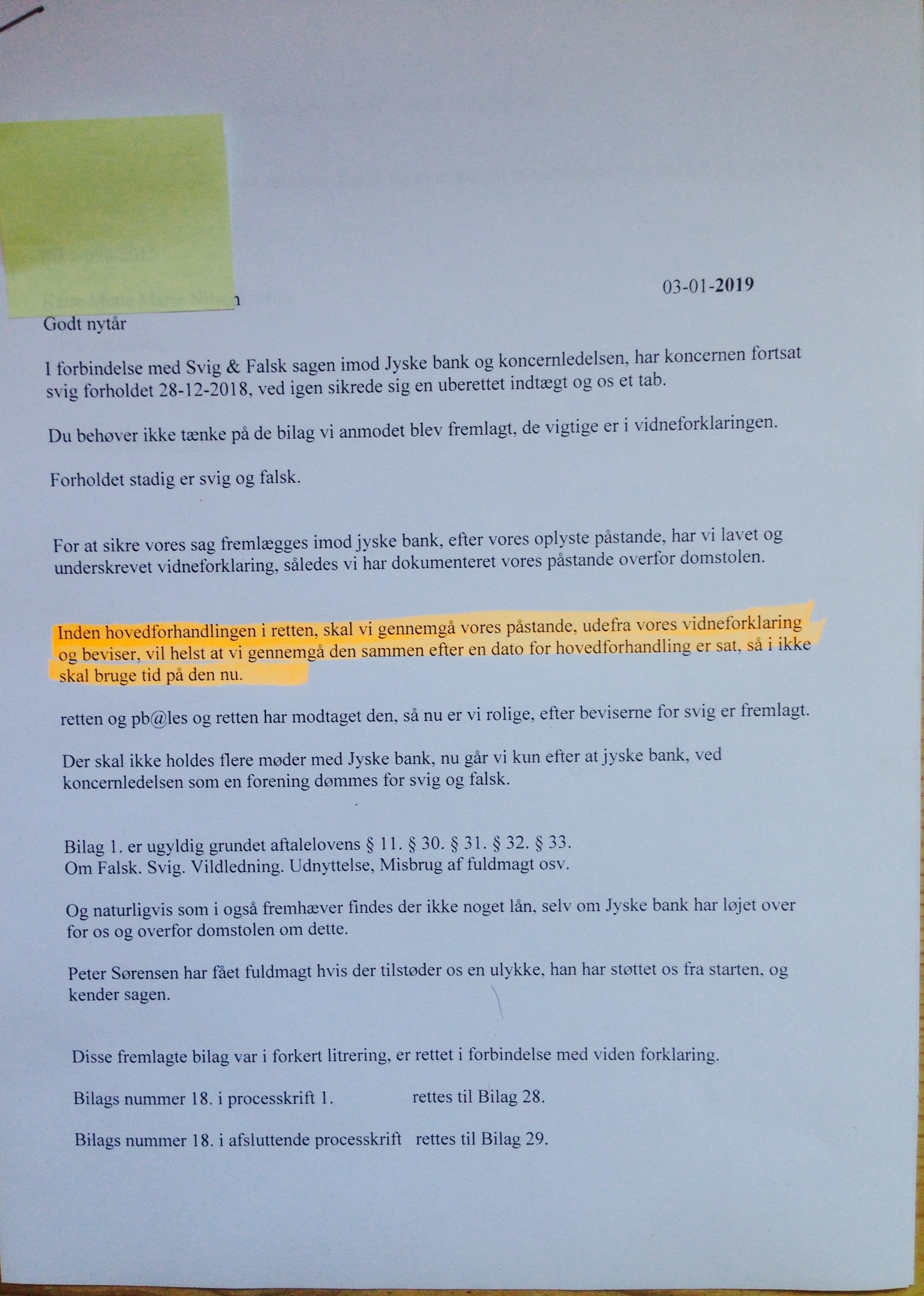 Jyske bank er dybt kriminel, når bankens ledelse står bag bedrageri imod bankens små kunder, som her i sagen BS 1-698/2015 og ATP fonden er velvidende om at selve bestyrelsen står bag koncernens fortsatte millionsvindel mod bankens kunde, hvilket får ATP til at have støre tillid til Danske svindel banker. ATP OPLYSER AT ATP ER LIGEGLADE MED OPLYSNINGER OG BEVISER, AT JYSKE BANK KONCERNEN STÅR BAG MILLION BEDRAGERI, JYSKE BANK ER EN FORETNING SOM ATP GERNE SÆTTER DINE OPSPARET PENGE I "DINE ATP PENSION SÆTTES I KRIMINELLE BANKER SOM HER JYSKE BANK" For at du kan få et bedre afkast på din tillægspension i ATP. ATP bekymrer sig ikke om hvordan jyske bank driver bankvirksomhed. :-( Anders Dam jyske bank, lader bedrageri med falsk lån fortsætte, efter han fik det oplyst, jyske bank ønsker ikke dialog, Philip Baruch bestyrelsen svare for Anders Dam, og frabeder sig henvendelser Jyske Bank stjæler af kundes kundes penge, betroet midler for falske lån og sikkerhed Jyske Bank nægter at svare, og skriver banken er hæderlige og ærlige. Retsag mod jyske bank handler om bankens troværdig Simpelt Tyveri og Bedrageri, Dokdomentfslsk. Hvem KA jyske bank uden fornuft 40 Spørgsmål jyske bank ikke vil svare på I fik 1 år at svare på om det lån i Nykredit på 4.328.000 kr. er falsk eller sandt. Det er falsk dokumentfalsk, Nykredit bekræfter -- 1. Hvordan kan jyske bank lave 2 byggekreditter, til 2 forskellige virksomheder, (2 cvr nummer). Både samtidige og overlappende altså på samme kontonummer. ?. Er det ikke det samme som at sætte den samme nummerplade på 2 forskellige biler Samtidigt :-) ? Hvordan ved man hvilket cvr. Som betaler når der er 2 virksomheder på ? — 2. Hvordan kan et swap bilag, blive væk. ? Altså den swap aftale, som kun er indgået, under forudsætning hvis man hjemtager det underlægende lånetilbud ? Det er her vist bare 2 bilag, som er blevet væk, for jyske bank. :-) En aftale og at aftalen lukkes. Og måske er andre bilag også blevet væk, hvis de findes :-) -- 3. Selve forudsætning for swap aftalen. Var både forkert og mangelfuld, og havde kun et formål. At jyske bank, måske bevist har fortiet og tilbageholdt flere oplysninger, over for deres kunde, forud for en swap aftale, har du vores ord på. Jyske bank syntes tilsyndeladende ikke at huske, hvad banken oplyste i deres swap anbefalinger, og benægter derfor at have tilbage holdt oplysninger. Desvære har vi ikke optagelser af disse samtaler. Vi kommer ind på hvad jyske bank faktisk oplyste og svarede. Vi viste på daværende tidspunkt desvære ikke, at jyske bank efterfølgende ville benægte. Og at det derfor var nødvendigt at optage samtaler i jyske bank. Efterfølgende har vi dog fundet flere beviser, på at jyske bank har løjet for os i gennem de sidste 8 år. Vi kan og vil bevise, dokumentere løgne fra jyske bank. -- 4. Hvordan kan et swap bilag, blive væk. ? Altså en swap aftale der bliver lukket. og derefter forsvinde, for jyske bank ? Det er vist her bare de 2 bilag der er blevet væk, for jyske bank. :-) (Det ene bilag finder jyske bank dog igen 7 år efter) :-) -- 5. Hvorfor er de 2 bilag, ikke medtaget på årsopgørelsen, for det år hvor aftalen laves og lukkes. Der findes på årsopgørelsen kun den swap jyske bank egenhændigt har lavet. Det ene af de forsvundet bilag, er heldigvis efterfølgende dukket op igen, i en mail fremsendt fra et bestyrelsesmedlem. Men det er ikke på års opgørelsen ? :-) — 6. Hvordan kan jyske bank, egenhændigt lave en ny swap aftale, uden at tale med deres kunde først ?. :-) Og derefter indsætte deres nye swap bilag, i stedet for det swap bilag der i første omgang forsvandt :-). fra jyske bank. Heldigvis dukkede det forsvundet bilag op igen, i et fremsendt svar fra jyske bank sep. 2015 Da en af jyske banks bestyrelsesmedlemmer og advokat, var så venlig og sender en kopi til retten i Viborg, i den anlagte sag mod jyske bank. :-) Og at jyske bank derefter februar 2015 på spørgsmål, oplyser at de kun har ombytte de 2 bilag. Her er tale om et bilag / en swap aftale, som kunden ikke har anmodet jyske bank om at lave, eller indsætte til et lånetilbud. Findes der en mundtlig eller en skriftlig godkendelse af den aftale / bilag om det :-) Vi efterlyser bevis. — 7. Hvordan kan jyske bank lade en ikke eksisterende gæld tinglyse. Altså lade et lånetilbud tinglyse som det var hvemtaget når lånet ikke er hjemtaget, eller overhoved findes hjemtaget og udbetalt :-) En kopi af hjemtagetelses anmodning med min underskrift og kopi af udbetalingen, er blevet efterlyst. — 8. Hvilket bilag er brugt over for tinglysningsretten, for at kunne tinglyse lånet, der aldrig er blevet hjemtaget. — 9. Hvordan kan jyske bank hæve af betroede midler, til tinglysning af et lån i Nykredit, som ikke findes. først efter selv at blive stævnet indrømmer Nykredit, at de intet kender til lånet.? Lånet som jyske bank nægter at bevise hjemtaget og udbetalt. -- 10. Hvordan kan jyske bank hæve af betroede midler, for låne sagsomkostninger til Nykredit Som Nykredit efter selv at være stævnet, indrømmer at de intet kender til. Lånet som jyske bank hæver lånesags omkostninger for at formidle. Og som jyske bank nægter at bevise findes, som hjemtaget og udbetalt. — 11. Hvordan kan jysk bank hæve af betroet midler, til gebyr for at lave sikkerhed over for Nykredit på et lån der ikke findes.? — 12. Hvordan kan jyske bank kræve en grund tvangssolgt, når banken ved de ikke selv har første ret til provenuet. min ejendomsret er blevet krænket. — 13. Hvordan kan jyske bank forsvare at banken kræver et påstået underliggende lån til en swap (der der ikke er godkendt) afdrage ekstraordinært, og samtidig selv hæve renter af provenuet frem til 2028. er det ikke bedrageri. ? — 14. Hvordan kan jyske bank nægte at have krævet et tvangssalg, når banken udmærket ved, at det alene var et krav fra jyske bank. — 15. Hvordan kan jyske bank forklarer at deres advokat og bestyrelse efter nok 20 breve, alle med samme meget klare og tydelige spørgsmål, vælger at svare direkte forkert på spørgsmål, om et lån var hjemtaget og blevet udbetalt mm.? altså forsøge at vildlede. — 16. Hvorfor lyver jyske bank, over for sin kunde, skriver direkte usandt i mail om at et lån findes, selv om banken ved det er usandt. — 17. Hvorfor lyver jyske bank, når de skriver i mail at jeg har lavet lånet om, igen når banken ved det aldrig har været hjemtaget, så kan det heller ikke omlægges. ? — 18. Hvorfor vil jyske bank ikke svare deres kunder, som stiller spørgsmål, om et lån kunden ved ikke har hjemtaget. Det er vel banken, jyske bank som skal bevise, at kunden har hjemtaget, et lån i Nykredit. Selv om Nykredit bekræfter at de intet kender til det påstået lån ? — 19. Hvorfor nægter jyske bank at modtage provenuet, efter jyske Banks krævede tvangs salg af grunden — 20. Hvorfor nægter jyske bank at lave deponeringskonto. Kort sagt hvorfor nægter jyske bank, alt til at jyske bank skulle være involveret i kravet, om tvangssalget, når jyske bank ikke kan være i tvivl om hvad banken laver. 3 år skulle der gå, før jyske bank ville medvirke til at afslutte handlen, og nyt tab kunne konstateres, se bilag — 21. Hvorfor godkender jyske bank et byggebudget, som jyske bank ved ikke stemmer, Jyske bank’s mand siger flere gange,om jeg har husket alt, (der er glemt provisioner renter mm) Skulle banken ikke kunne se det ? Jyske Bank siger så sender i budgettet til godkendelse i Nykredit, og i dag ved jeg det er alene jyske bank der godkendte det. Dette oplyste Nykredit oplyste på møde i forbindelse med de selv blev stævnet. — 22. Hvorfor ville jyske Bank ikke hjælpe, at finde ud af hvem som indsatte kr. 1.000.000 kr ( 1 million.) på min konto, selv om jyske bank godt viste svaret. Det kunne være en fejl eller hvidvaskning. ? — 23. Hvorfor oplyser jyske bank at man skal skynde sig at få og hjemtage et lån, da man ellers nok ikke kan låne hele beløbet. ? Jyske bank har selv godkendt budgettet og lånet over for Nykredit, som efterfølgende ikke vil godkende lånebeløbet og kræver det nedbragt med 800.000 kr Kan også hænge sammen med at der er en Swap som ikke skulle betyde noget, bidraget stiger således fra 0,8 % til 3 % Dette har Nykredit bekræftet telefonisk er grundet swappen, men afviser efterfølgende på mail at skulle have bekræftet dette. (Klog af skade, så det findes en optagelse der bekræfter.) En Swap jyske bank ikke oplyser Nykredit noget om, som at jyske bank ønsker denne Swap med på et lån. (Nu er denne Swap dog kun lavet og indsat af jyske bank, uden anmodning eller godkendelse.) - 24. Er det rigtigt at jyske bank efter at først have godkendt et bygge projekt med lån på 4.300.000 kr. overfor nykredit, under betingelser som er overholdt. Derefter ved færdiggørelsen, får oplyst at der kun kan lånes 3.500.000 kr. Og det af jyske Bank, hjemtaget lån i Nykredit nu skal nedbringes med 800.000 kr. Grundet Nykredit efter at have set ejendommen og opdaget der er en Swap registeret ikke vil godkende det lån som jyske bank godkendte. ? - 25. Er det rigtigt at jyske bank, nu har bragt deres kunde ud i at måtte låne de penge i jyske bank som lånet skulle nedbringes med Og til en rente på 9,25 % - 26. Er det rigtigt at jyske bank efterfølgende krævede salgsfuldmagt til at kunne sælge den nybyggede ejendom. ? - 27. Er det rigtigt at jyske bank efterfølgende krævede salgsfuldmagt til at kunne sælge den låntagers private ejendom. ? - 28. Er det rigtigt at jyske bank spærrede deres kundes kontoer for at afkræve underskrifter på disse salgs fuldmagter, Samt for at få deres kunde, til at indgå afdrags aftaler med banken, som kunden meget nemt kunne risikere ikke at kunne overholde. Aftaler som udspringer sig af swappen og det underlægende lån :-) - 29. Er det rigtigt at jyske bank spændte deres kunde så hårdt. Har jyske bank spekuleret i at kunden ikke måtte have mulighed for at indbringe sagen for retten, hvorfor det har været jyske Banks ønske at stække kunden ØKNOMISK Således at kunden med stor sandsynlighed, ikke kunne finde penge til at hyrer en advokat. Så frem kunden nu ville fortsætte den sag, der allerede var indbragt for penge instituttets ankenævn. - 30. Er det rigtigt at jyske bank efterfølgende, ville have pant i alle virksomhedens anparter, således banken fik fuld kontrol. Hvilket 100 % ville have ført til konkurs, såfremt det var lykkes banken, at få en underskrift. - 31. Er det rigtigt at kunden ikke kunne betale andre kreditorer, da jyske bank forfordelte sig selv, ved at sikker sig pant i alt. Og at kunden derved mistede et 25 årig gammel virksomhed, og tabte aktie kapitalen. Se mere på private FB profil -Banknyt dk Mvh Carsten