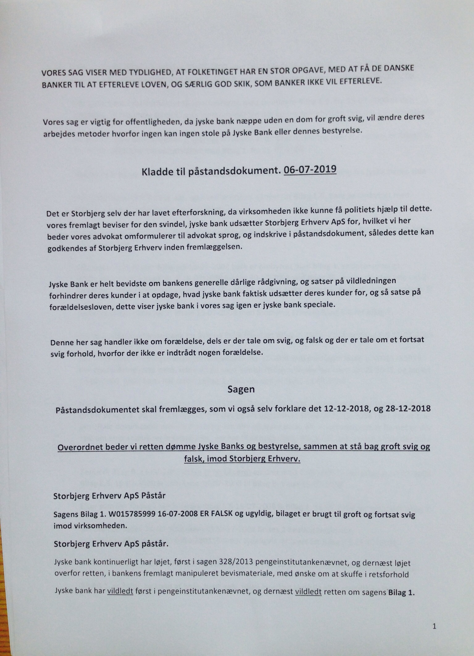 Vedtægter § 1 Stk. 1: Bankens navn er Jyske Bank A/S. Stk. 4: Bankens formål er som bank og som moderselskab at drive bankvirksomhed efter lovgivningen Stk. 5: Banken drives i overensstemmelse med redelig forretningsskik, god bankpraksis og bankens værdier og holdninger :-) :-) Lidt søge ord. #Justitsministeriet #Finansministeriet #Statsministeriet JYSKE BANK BLEV OPDAGET / TAGET I AT LAVE #MANDATSVIG #BEDRAGERI #DOKUMENTFALSK #UDNYTTELSE #SVIG #FALSK / #Bank #AnderChristianDam #Financial #News #Press #Share #Pol #Recommendation #Sale #Firesale #AndersDam #JyskeBank #ATP #PFA #MortenUlrikGade #PhilipBaruch #LES #Boxen Jyske Bank Boxen #KristianAmbjørnBuus-Nielsen #LundElmerSandager #Nykredit #MetteEgholmNielsen #Loan #Fraud #CasperDamOlsen #NicolaiHansen #JeanettKofoed-Hansen #AnetteKirkeby #SørenWoergaaed #BirgitBushThuesen #Gangcrimes #Crimes #Koncernledelse #jyskebank #Koncernbestyrelsen #SvenBuhrkall #KurtBligaardPedersen #RinaAsmussen #PhilipBaruch #JensABorup #KeldNorup #ChristinaLykkeMunk #HaggaiKunisch #MarianneLillevang #Koncerndirektionen #AndersDam #LeifFLarsen #NielsErikJakobsen #PerSkovhus #PeterSchleidt