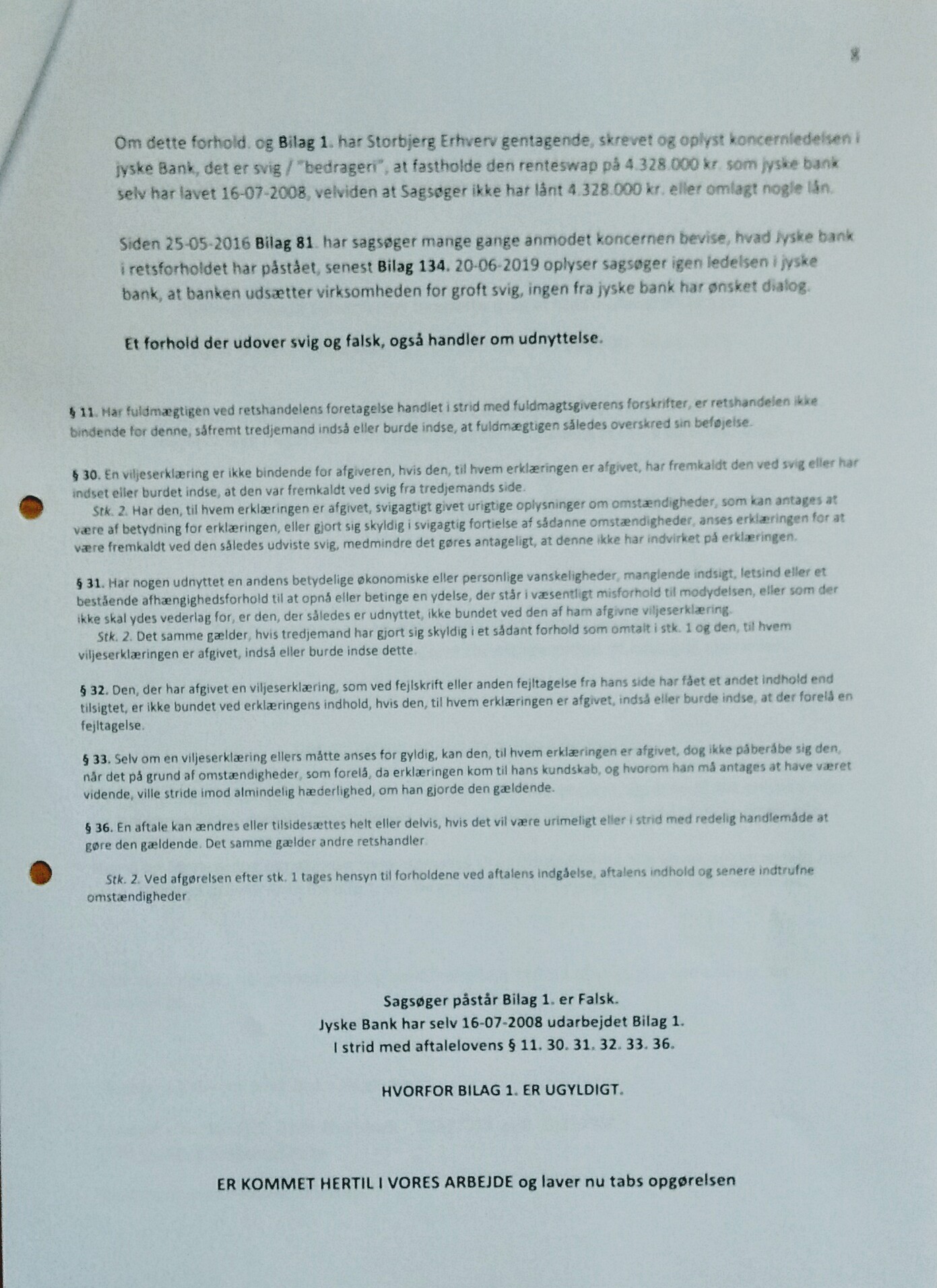 Vozmozhno, samyy bol'shoy bankovskiy skandal v Danii vo vremya eskalatsii. Novyy datskiy bankovskiy skandal rassleduyetsya samim kliyentom, v to vremya kak drugiye yuristy i banki prosto osveshchayut melkiye voprosy. I na etot raz rech' idet ne ob otmyvanii deneg, kotorym uzhe izvestny datskiye banki. Na etot raz delo lozhnoye i moshennichestvo so vtorym po velichine bankom Danii Jyske Bank. V etom sluchaye datskiye advokaty Lundgrens gluboko vovlecheny v to, chto obvineniye kliyenta v moshennichestve i fal'sifikatsiya dokumenta protiv Jyske Bank ne bylo predstavleno sudu do togo, kak sam kliyent dolzhen byl predstavit' dokazatel'stva i obvineniya v sud v oktyabre 28. I pochemu moshennichestvo Jyske Bank protiv ikh melkogo kliyenta yeshche ne prekratilos' posle 11 let moshennichestva. Chto Lundgrens dumayet o nashikh obvineniyakh i dokazatel'stvakh protiv banka v Yiske o moshennichestve? Den Terkildsen zayavil 13 avgusta, chto pravleniye Jyske Bank ni v chem ne vinovato. U Lundgrensa net ni odnogo kommentariya nashikh trebovaniy. ? Eto ochen' stranno? POCHEMU ?. Mesyats nazad, buduchi obnaruzhennym v Lundgrense, on rabotayet v banke Jyske i rabotayet v otvetchike v Jyskebank, po krayney mere, s aprelya 2018 goda. I Den Terkel'sen pozvolil svoyemu kliyentu poverit', chto Lundgrens byl ikh advokatom, no v to zhe vremya advokaty Lundgrena takzhe poluchili million gonorarov za rabotu v Jyske Bank. Skoreye vsego, Jyske Bank podkupil Lundgrens, chtoby vstretit'sya v sude, ne podavaya pretenzii kliyenta protiv Jyske Bank, prosto chtoby proigrat' delo. Khoteli by vy skazat' rukovoditelyu gruppy upravleniya Andersu Damu, chto my ne khotim, chtoby nas obmanuli. My prosto khotim vstretit'sya s Prezidentom Andersom Kristianom Damom, i kogda vzroslyye obshchayutsya vmeste, potomu chto eto ne sposob vesti chestnyy bankovskiy biznes. I nam ne interesno pisat' chto-libo nepravdivoye. Vopros v sude: pravy li my i mozhem li my dokazat', chto my pravy? Chto znachit Lundgrens? ty nikogda ne govoril nam etogo. Ne stesnyaytes' ostavlyat' kommentarii na Facebook, Twitter dlya obnovleniya. Pozhaluysta, pozvonite po adresu +45 22 22 77 13, yesli vam nuzhna dopolnitel'naya informatsiya. Uvidet' bol'she na banknete Ssylka www.BANKNYT.dk Pogonya BS-402/2015-VIB Eto prosto prizyv k dialogu, kak my vpervyye napisali v maye 2016 goda vsemu sovetu direktorov v Jyske Bank. S nailuchshimi pozhelaniyami ot Storbjerg Business Sovey 5 3100 Khornbek --- Возможно, самый большой банковский скандал в Дании во время эскалации. Новый датский банковский скандал расследуется самим клиентом, в то время как другие юристы и банки просто освещают мелкие вопросы. И на этот раз речь идет не об отмывании денег, которым уже известны датские банки. На этот раз дело ложное и мошенничество со вторым по величине банком Дании Jyske Bank. В этом случае датские адвокаты Лундгренс глубоко вовлечены в то, что обвинение клиента в мошенничестве и фальсификация документа против Jyske Bank не было представлено суду до того, как сам клиент должен был представить доказательства и обвинения в суд в октябре 28. И почему мошенничество Jyske Bank против их мелкого клиента еще не прекратилось после 11 лет мошенничества. Что Лундгренс думает о наших обвинениях и доказательствах против банка в Йиске о мошенничестве? Дэн Теркилдсен заявил 13 августа, что правление Jyske Bank ни в чем не виновато. У Лундгренса нет ни одного комментария наших требований. ? Это очень странно? ПОЧЕМУ ?. Месяц назад, будучи обнаруженным в Лундгренсе, он работает в банке Jyske и работает в ответчике в Jyskebank, по крайней мере, с апреля 2018 года. И Дэн Теркельсен позволил своему клиенту поверить, что Лундгренс был их адвокатом, но в то же время адвокаты Лундгрена также получили миллион гонораров за работу в Jyske Bank. Скорее всего, Jyske Bank подкупил Lundgrens, чтобы встретиться в суде, не подавая претензии клиента против Jyske Bank, просто чтобы проиграть дело. Хотели бы вы сказать руководителю группы управления Андерсу Даму, что мы не хотим, чтобы нас обманули. Мы просто хотим встретиться с Президентом Андерсом Кристианом Дамом, и когда взрослые общаются вместе, потому что это не способ вести честный банковский бизнес. И нам не интересно писать что-либо неправдивое. Вопрос в суде: правы ли мы и можем ли мы доказать, что мы правы? Что значит Лундгренс? ты никогда не говорил нам этого. Не стесняйтесь оставлять комментарии на Facebook, Twitter для обновления. Пожалуйста, позвоните по адресу +45 22 22 77 13, если вам нужна дополнительная информация. Увидеть больше на банкнете Ссылка www.BANKNYT.dk Погоня BS-402/2015-VIB Это просто призыв к диалогу, как мы впервые написали в мае 2016 года всему совету директоров в Jyske Bank. С наилучшими пожеланиями от Storbjerg Business Совей 5 3100 Хорнбек