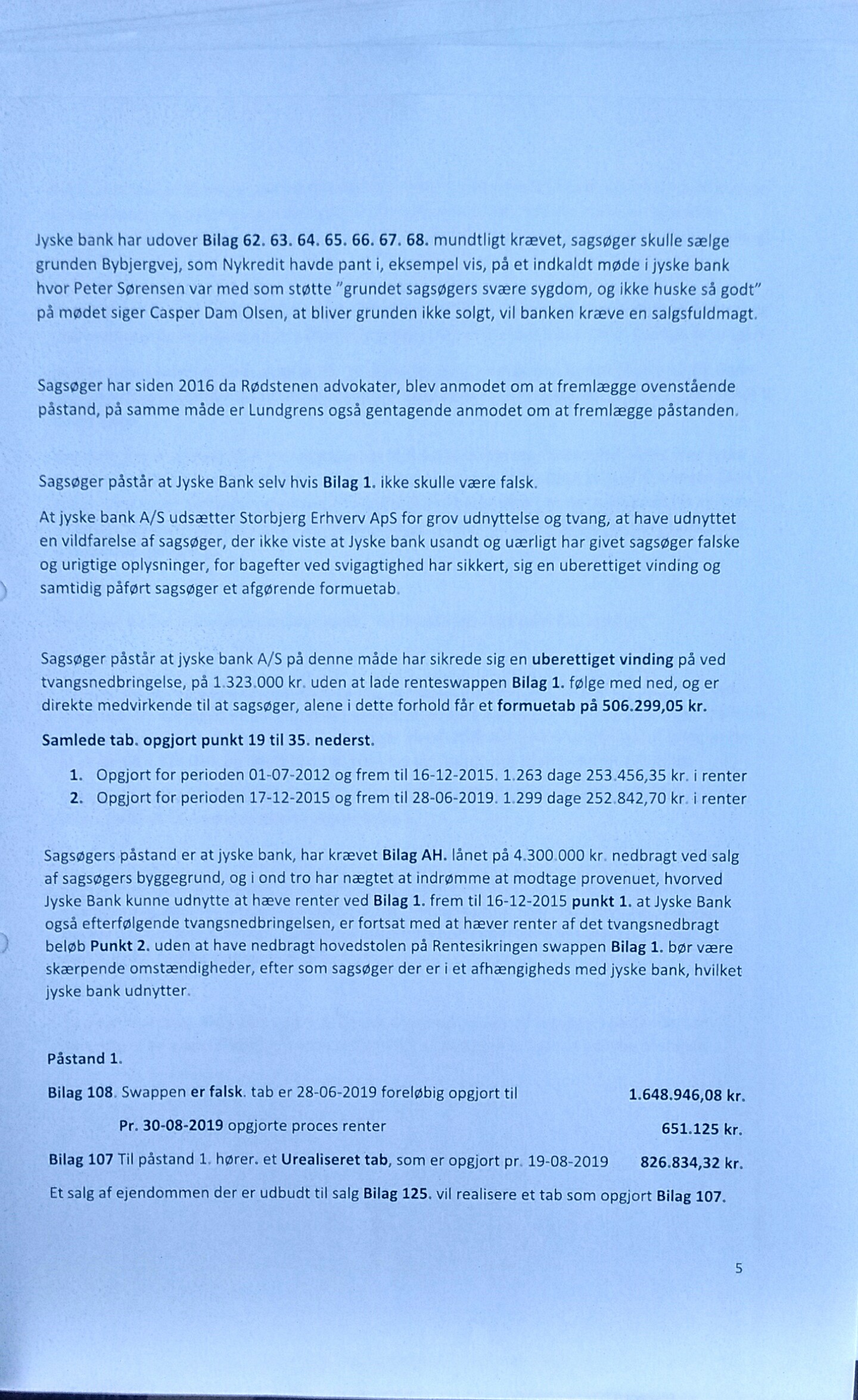 Vozmozhno, samyy bol'shoy bankovskiy skandal v Danii vo vremya eskalatsii. Novyy datskiy bankovskiy skandal rassleduyetsya samim kliyentom, v to vremya kak drugiye yuristy i banki prosto osveshchayut melkiye voprosy. I na etot raz rech' idet ne ob otmyvanii deneg, kotorym uzhe izvestny datskiye banki. Na etot raz delo lozhnoye i moshennichestvo so vtorym po velichine bankom Danii Jyske Bank. V etom sluchaye datskiye advokaty Lundgrens gluboko vovlecheny v to, chto obvineniye kliyenta v moshennichestve i fal'sifikatsiya dokumenta protiv Jyske Bank ne bylo predstavleno sudu do togo, kak sam kliyent dolzhen byl predstavit' dokazatel'stva i obvineniya v sud v oktyabre 28. I pochemu moshennichestvo Jyske Bank protiv ikh melkogo kliyenta yeshche ne prekratilos' posle 11 let moshennichestva. Chto Lundgrens dumayet o nashikh obvineniyakh i dokazatel'stvakh protiv banka v Yiske o moshennichestve? Den Terkildsen zayavil 13 avgusta, chto pravleniye Jyske Bank ni v chem ne vinovato. U Lundgrensa net ni odnogo kommentariya nashikh trebovaniy. ? Eto ochen' stranno? POCHEMU ?. Mesyats nazad, buduchi obnaruzhennym v Lundgrense, on rabotayet v banke Jyske i rabotayet v otvetchike v Jyskebank, po krayney mere, s aprelya 2018 goda. I Den Terkel'sen pozvolil svoyemu kliyentu poverit', chto Lundgrens byl ikh advokatom, no v to zhe vremya advokaty Lundgrena takzhe poluchili million gonorarov za rabotu v Jyske Bank. Skoreye vsego, Jyske Bank podkupil Lundgrens, chtoby vstretit'sya v sude, ne podavaya pretenzii kliyenta protiv Jyske Bank, prosto chtoby proigrat' delo. Khoteli by vy skazat' rukovoditelyu gruppy upravleniya Andersu Damu, chto my ne khotim, chtoby nas obmanuli. My prosto khotim vstretit'sya s Prezidentom Andersom Kristianom Damom, i kogda vzroslyye obshchayutsya vmeste, potomu chto eto ne sposob vesti chestnyy bankovskiy biznes. I nam ne interesno pisat' chto-libo nepravdivoye. Vopros v sude: pravy li my i mozhem li my dokazat', chto my pravy? Chto znachit Lundgrens? ty nikogda ne govoril nam etogo. Ne stesnyaytes' ostavlyat' kommentarii na Facebook, Twitter dlya obnovleniya. Pozhaluysta, pozvonite po adresu +45 22 22 77 13, yesli vam nuzhna dopolnitel'naya informatsiya. Uvidet' bol'she na banknete Ssylka www.BANKNYT.dk Pogonya BS-402/2015-VIB Eto prosto prizyv k dialogu, kak my vpervyye napisali v maye 2016 goda vsemu sovetu direktorov v Jyske Bank. S nailuchshimi pozhelaniyami ot Storbjerg Business Sovey 5 3100 Khornbek --- Возможно, самый большой банковский скандал в Дании во время эскалации. Новый датский банковский скандал расследуется самим клиентом, в то время как другие юристы и банки просто освещают мелкие вопросы. И на этот раз речь идет не об отмывании денег, которым уже известны датские банки. На этот раз дело ложное и мошенничество со вторым по величине банком Дании Jyske Bank. В этом случае датские адвокаты Лундгренс глубоко вовлечены в то, что обвинение клиента в мошенничестве и фальсификация документа против Jyske Bank не было представлено суду до того, как сам клиент должен был представить доказательства и обвинения в суд в октябре 28. И почему мошенничество Jyske Bank против их мелкого клиента еще не прекратилось после 11 лет мошенничества. Что Лундгренс думает о наших обвинениях и доказательствах против банка в Йиске о мошенничестве? Дэн Теркилдсен заявил 13 августа, что правление Jyske Bank ни в чем не виновато. У Лундгренса нет ни одного комментария наших требований. ? Это очень странно? ПОЧЕМУ ?. Месяц назад, будучи обнаруженным в Лундгренсе, он работает в банке Jyske и работает в ответчике в Jyskebank, по крайней мере, с апреля 2018 года. И Дэн Теркельсен позволил своему клиенту поверить, что Лундгренс был их адвокатом, но в то же время адвокаты Лундгрена также получили миллион гонораров за работу в Jyske Bank. Скорее всего, Jyske Bank подкупил Lundgrens, чтобы встретиться в суде, не подавая претензии клиента против Jyske Bank, просто чтобы проиграть дело. Хотели бы вы сказать руководителю группы управления Андерсу Даму, что мы не хотим, чтобы нас обманули. Мы просто хотим встретиться с Президентом Андерсом Кристианом Дамом, и когда взрослые общаются вместе, потому что это не способ вести честный банковский бизнес. И нам не интересно писать что-либо неправдивое. Вопрос в суде: правы ли мы и можем ли мы доказать, что мы правы? Что значит Лундгренс? ты никогда не говорил нам этого. Не стесняйтесь оставлять комментарии на Facebook, Twitter для обновления. Пожалуйста, позвоните по адресу +45 22 22 77 13, если вам нужна дополнительная информация. Увидеть больше на банкнете Ссылка www.BANKNYT.dk Погоня BS-402/2015-VIB Это просто призыв к диалогу, как мы впервые написали в мае 2016 года всему совету директоров в Jyske Bank. С наилучшими пожеланиями от Storbjerg Business Совей 5 3100 Хорнбек