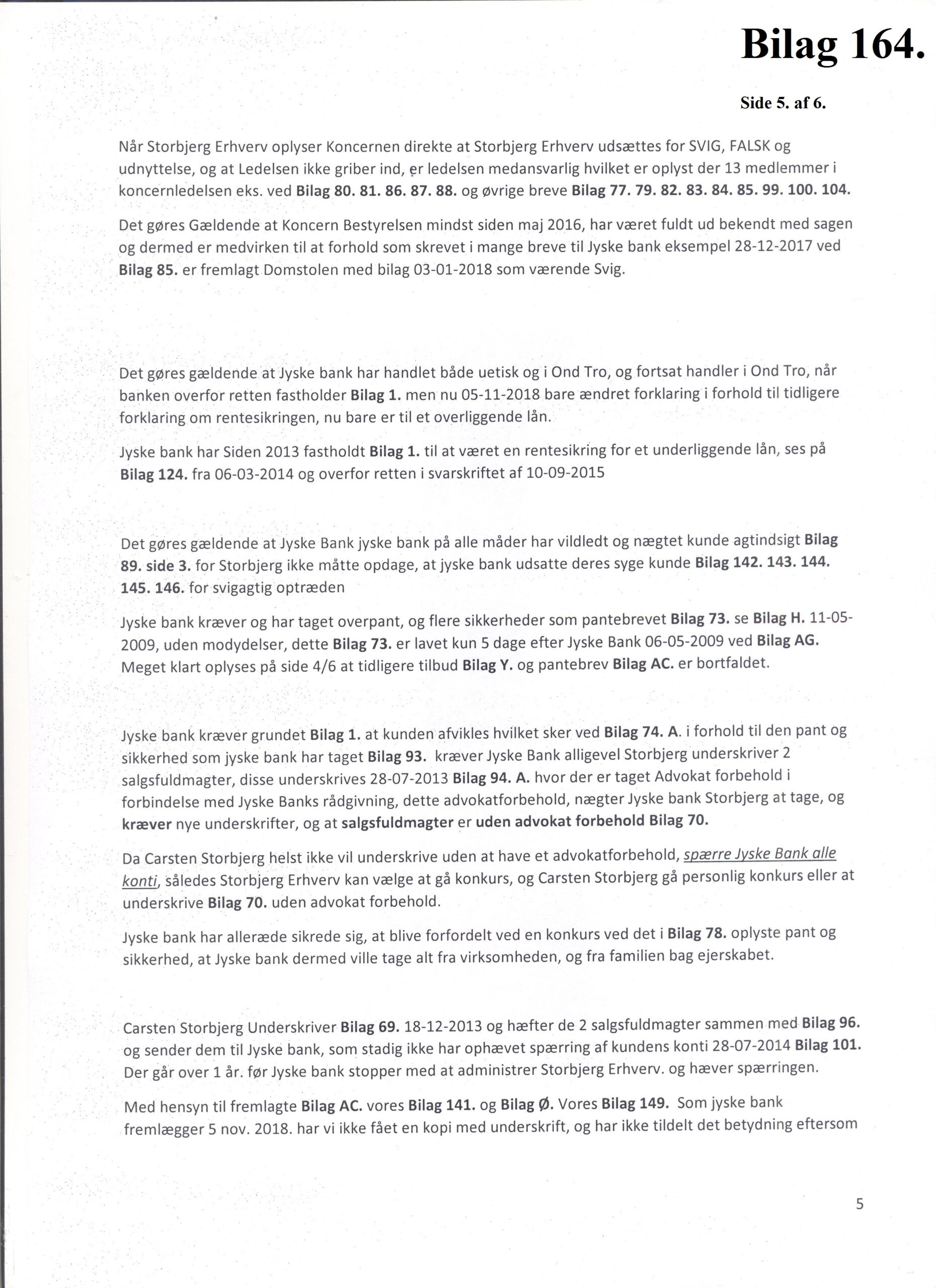 Danemark est peut-être le plus grand scandale bancaire au cours de l'escalade. Nouveau scandale bancaire danois sous enquête, par le client lui-même, alors que d'autres avocats et banques se contentent de couvrir le petit dossier. Et cette fois, il ne s'agit pas de blanchiment d'argent, pour lequel les banques danoises sont déjà connues. Cette fois, il s’agit d’une fausse affaire de fraude avec la deuxième plus grande banque du Danemark, Jyske Bank. Dans cette affaire, les avocats danois Lundgrens sont profondément impliqués, en ce que l'allégation de fraude du client et le document faux contre Jyske Bank n'ont pas été présentés à la cour, avant que le client ait lui-même dû présenter des preuves et des allégations à la cour, en octobre. 28 Et pourquoi la fraude de la Jyske Bank, dirigée contre leur petit client, n’a pas encore été arrêtée, après 11 ans de fraude. Qu'est-ce que Lundgrens pense de nos allégations et des preuves contre la banque Jyske de la poursuite pour fraude? Dan Terkildsen a déclaré le 13 août que le conseil d'administration de la banque Jyske n'était coupable de rien. Les Lundgrens n'ont pas un commentaire à formuler sur nos revendications. ? C'est très étrange? POURQUOI ?. Après avoir été découvert à Lundgrens, il travaille depuis un mois pour la banque Jyske et pour l'accusé Jyskebank, au moins depuis avril 2018. Et Dan Terkelsen a laissé son client croire que Lundgrens était son avocat, mais dans le même temps, les avocats de Lundgren ont également reçu un million de frais de travail pour la Jyske Bank. Il semble fort probable que la banque Jyske ait soudoyé Lundgrens pour qu'elle se présente devant un tribunal sans présenter les demandes du client à l'encontre de la banque Jyske, juste pour perdre l'affaire. Souhaitez-vous dire au directeur de la direction du groupe, Anders Dam, que nous ne voulons pas être trompés? Nous souhaitons simplement rencontrer le président, Anders Christian Dam, et les adultes s’entretenir, car ce n’est pas la bonne façon de mener des activités bancaires équitables. Et nous n'avons aucun intérêt à écrire quelque chose qui soit faux. La question en cour est de savoir si nous avons raison et si nous pouvons prouver que nous avons raison. Que veut dire Lundgrens? tu ne nous l'as jamais dit. N'hésitez pas à laisser un commentaire sur Facebook, Twitter pour les mises à jour. S'il vous plaît appelez os à +45 22 22 77 13 si vous souhaitez des informations complémentaires. En voir plus sur banknyt Lien www.BANKNYT.dk La Chase BS-402/2015-VIB Il ne s'agit que d'un appel au dialogue, comme lorsque nous avions écrit pour la première fois en mai 2016 à l'ensemble du conseil d'administration de la Jyske Bank. Cordialement de Storbjerg Affaires Soevej 5 3100 Hornbaek